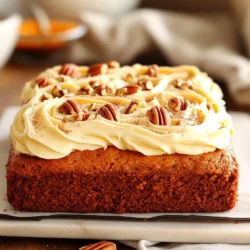 Für einen leckeren Kürbiskuchen Snack Cake brauchst du: - 1 ¾ Tassen Allzweckmehl - 1 Teelöffel Backpulver - 1 Teelöffel Natron - 1 Teelöffel Kürbiskuchengewürz - ½ Teelöffel Salz - ½ Tasse ungesalzene Butter, weich - 1 Tasse Zucker - 2 große Eier - 1 Tasse reines Kürbispüree - 1 Teelöffel Vanilleextrakt - ½ Tasse Buttermilch Diese Zutaten sorgen für einen saftigen und aromatischen Kuchen. Das Kürbispüree bringt eine natürliche Süße und einen tollen Geschmack. Die Gewürze machen den Kuchen besonders. Für das köstliche Frischkäse-Frosting brauchst du: - 225 g Frischkäse, weich - ½ Tasse ungesalzene Butter, weich - 3 Tassen Puderzucker - 1 Teelöffel Vanilleextrakt - Eine Prise Salz Das Frosting ist cremig und süß. Es ergänzt den würzigen Kuchen perfekt. - Wähle frisches Kürbispüree für den besten Geschmack. Du kannst auch selbst Kürbis rösten und pürieren. - Achte darauf, dass die Butter und der Frischkäse weich sind. So lässt sich alles gut vermischen. - Verwende hochwertige Gewürze. Sie bringen mehr Aroma in deinen Kuchen. - Für das Frosting ist Puderzucker ideal. Er macht das Frosting schön süß und leicht. Mit diesen Zutaten und Tipps zauberst du einen tollen Kürbiskuchen Snack Cake mit Frischkäse-Frosting. Heize deinen Ofen auf 175°C vor. Fette eine 9x13-Zoll Backform ein und bestäube sie mit Mehl. So bleibt der Kuchen nicht kleben. In einer mittleren Schüssel vermische 1 ¾ Tassen Allzweckmehl, 1 Teelöffel Backpulver, 1 Teelöffel Natron, 1 Teelöffel Kürbiskuchengewürz und ½ Teelöffel Salz. Rühre alles gut durch und stelle die Schüssel beiseite. In einer großen Rührschüssel rühre ½ Tasse weiche Butter und 1 Tasse Zucker mit einem Mixer. Mach dies für 3-4 Minuten. Füge dann 2 große Eier hinzu, eins nach dem anderen. Rühre gut um. Danach kommen 1 Tasse Kürbispüree und 1 Teelöffel Vanilleextrakt dazu. Mische alles, bis es glatt ist. Gieße den Teig in die Backform. Verteile ihn gleichmäßig. Backe den Kuchen für 25-30 Minuten. Teste mit einem Zahnstocher, ob er durch ist. Lass den Kuchen 10 Minuten in der Form abkühlen. Übertrage ihn dann auf ein Kuchengitter und lasse ihn vollständig abkühlen. In einer mittleren Schüssel rühre 225 g weichen Frischkäse und ½ Tasse weiche Butter glatt. Füge 3 Tassen Puderzucker schrittweise hinzu. Mixe alles, bis das Frosting fluffig ist. Rühre 1 Teelöffel Vanilleextrakt und eine Prise Salz unter. Wenn der Kuchen abgekühlt ist, verteile das Frosting gleichmäßig auf der Oberseite. Schneide den Kuchen in Quadrate. Du kannst ihn bei Raumtemperatur oder gekühlt servieren. Bestäube das Frosting mit zusätzlichem Kürbiskuchengewürz. Garniere jedes Stück mit gehackten Pecannüssen oder Walnüssen. So sieht dein Kuchen noch leckerer aus! Um einen perfekten Kürbiskuchen zu backen, achte auf die richtigen Zutaten. Verwende frisches Kürbispüree für besten Geschmack. Stelle sicher, dass die Butter weich ist, bevor du sie mit Zucker vermischst. Das macht alles schön cremig. Rühre die Mischung nicht zu lange, um einen trockenen Kuchen zu vermeiden. Ein häufiger Fehler ist, die trockenen Zutaten zu schnell hinzuzufügen. Mische sie schrittweise mit der feuchten Mischung. Oft wird auch der Ofen vor dem Backen nicht vorgeheizt. Das kann den Kuchen ungleichmäßig backen. Lass den Kuchen nach dem Backen immer gut abkühlen, bevor du das Frosting aufträgst. So bleibt das Frosting schön und läuft nicht weg. Die ideale Temperatur für das Backen ist 175°C. Die Backzeit beträgt 25-30 Minuten. Überprüfe den Kuchen mit einem Zahnstocher. Wenn er sauber herauskommt, ist der Kuchen fertig. Lass ihn zuerst 10 Minuten in der Form abkühlen. Dann lege ihn auf ein Kuchengitter, um ihn vollständig abzukühlen. {{image_4}} Um diesen Kürbiskuchen glutenfrei zu machen, ersetzen Sie das Allzweckmehl. Verwenden Sie eine glutenfreie Mehlmischung. Diese Mischungen enthalten oft Reis-, Mais- oder Kartoffelstärke. Achten Sie dabei auf die richtige Konsistenz des Teigs. Möglicherweise müssen Sie die Flüssigkeitsmenge anpassen. Prüfen Sie es, wenn Sie die Buttermilch hinzufügen. Der Kuchen wird trotzdem fluffig und lecker sein! Für eine vegane Version des Kürbiskuchens ersetzen Sie die Eier durch Leinsamen. Mischen Sie dazu einen Esslöffel gemahlenen Leinsamen mit drei Esslöffeln Wasser. Lassen Sie es für fünf Minuten stehen. Benutzen Sie pflanzliche Butter und Soja- oder Kokosbuttermilch anstelle von Milch. Das Frosting kann mit veganem Frischkäse zubereitet werden. Der Geschmack bleibt toll und die Konsistenz ist perfekt! Sie können dem Kuchen mehr Geschmack geben. Fügen Sie Nüsse wie Walnüsse oder Pecannüsse hinzu. Diese geben einen schönen Crunch. Auch Schokoladenstückchen oder Karamell können gut passen. Ein Spritzer Orangensaft oder etwas Zimt gibt dem Kuchen eine neue Note. Scheuen Sie sich nicht, kreativ zu sein! Um den Kürbiskuchen Snack Cake frisch zu halten, lassen Sie ihn zuerst vollständig abkühlen. Schneiden Sie ihn in Quadrate. Danach legen Sie die Stücke in einen luftdichten Behälter. Sie können auch Frischhaltefolie verwenden, um den Kuchen abzudecken. So bleibt er lange saftig und lecker. Im Kühlschrank hält der Kürbiskuchen Snack Cake bis zu einer Woche. Achten Sie darauf, dass der Behälter gut verschlossen ist. Dies hilft, den Geschmack und die Feuchtigkeit zu erhalten. Vor dem Servieren lassen Sie den Kuchen kurz bei Raumtemperatur stehen. So schmeckt er am besten. Wenn Sie den Kuchen länger aufbewahren möchten, können Sie ihn einfrieren. Wickeln Sie die Stücke gut in Frischhaltefolie ein. Legen Sie sie dann in einen gefrierfesten Behälter. So bleibt der Kuchen bis zu drei Monate frisch. Zum Auftauen legen Sie ihn einfach über Nacht in den Kühlschrank. Genießen Sie ihn dann frisch und lecker! Der Kürbiskuchen bleibt etwa 4 bis 5 Tage frisch. Lagern Sie ihn in einem luftdichten Behälter im Kühlschrank. So bleibt der Geschmack und die Feuchtigkeit erhalten. Wenn Sie ihn länger aufbewahren möchten, frieren Sie die Stücke ein. So bleibt er bis zu 3 Monate genießbar. Ja, der Kürbiskuchen ist sehr vielseitig. Sie können ihn für Feste oder besondere Anlässe anpassen. Fügen Sie zum Beispiel Schokoladenstückchen oder Nüsse hinzu. Für Halloween können Sie mit gruseligen Dekorationen arbeiten. Für den Winter probieren Sie Zimt oder Muskatnuss im Teig. Wenn Sie kein Frischkäse-Frosting mögen, gibt es viele Alternativen. Eine einfache Option ist Schokoladen- oder Vanillebuttercreme. Auch eine Glasur aus Puderzucker und Milch funktioniert gut. Für eine leichtere Variante verwenden Sie Joghurt oder Schlagsahne. Zusammenfassend bietet dieser Artikel eine komplette Anleitung für köstlichen Kürbiskuchen. Wir haben die grundlegenden Zutaten, die Schritt-für-Schritt-Anleitung, wichtige Tipps sowie Variationen besprochen. Denken Sie daran, hochwertige Zutaten auszuwählen und häufige Fehler zu vermeiden. So gelingt Ihr Kürbiskuchen sicher. Genießen Sie die verschiedenen Variationen und passen Sie das Rezept nach Ihrem Geschmack an. Lassen Sie den Kürbiskuchen die Herzen Ihrer Gäste erobern.