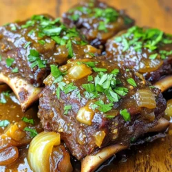 - 1,8 kg Rinderbrust (Short Ribs) - 115 g ungesalzene Butter, geteilt - 1 große Zwiebel, gehackt - 6 Zehen Knoblauch, gehackt Die Rinderbrust ist der Hauptstar dieses Gerichts. Sie hat viel Geschmack und wird beim langsamen Kochen sehr zart. Die ungesalzene Butter bringt einen reichen, cremigen Geschmack. Sie hilft auch, die Rinderbrust beim Garen saftig zu halten. Zwiebeln und Knoblauch geben einen tollen Duft und Geschmack. Sie sind perfekt für die Basis eines jeden Schmorgerichts. - 480 ml Rinderbrühe - 30 ml Sojasauce - 15 ml Worcestershiresauce - 1 Teelöffel getrockneter Thymian - 1 Teelöffel frisch gemahlener schwarzer Pfeffer - Salz nach Geschmack - Frische Petersilie, gehackt (zum Garnieren) Die Rinderbrühe sorgt für einen tiefen, herzhaften Geschmack. Sojasauce und Worcestershiresauce bringen zusätzliche Umami-Noten. Thymian und schwarzer Pfeffer runden das Aroma ab. Vergessen Sie nicht, mit Salz zu würzen, um die Aromen zu verstärken. Frische Petersilie ist nicht nur hübsch, sondern gibt auch einen frischen Geschmack dazu. Zuerst würze ich die Rinderbrust großzügig. Ich verwende Salz und frisch gemahlenen schwarzen Pfeffer. Dann erhitze ich 55 g Butter in einer großen Pfanne. Ich brate die Rinderbrust portionsweise an. Jede Seite braucht etwa 3-4 Minuten, bis sie schön braun ist. Danach lege ich die angebratenen Stücke in den Slow Cooker. Jetzt kommt die Zwiebel dran. Ich hacke sie und gebe sie in die gleiche Pfanne. Nach 2-3 Minuten sind sie weich. Dann füge ich den gehackten Knoblauch hinzu und brate ihn eine weitere Minute. Der Duft ist fantastisch. Als nächstes gieße ich die Rinderbrühe, Sojasauce und Worcestershiresauce in die Pfanne. Ich kratze den Boden der Pfanne, um alle leckeren Reste zu lösen. Dann rühre ich einen Teelöffel getrockneten Thymian ein. Diese Mischung lasse ich leicht köcheln und gieße sie über die Rinderbrust im Slow Cooker. Jetzt schneide ich die restlichen 55 g Butter in kleine Stücke. Ich verteile die Butter gleichmäßig über die Rinderbrust. Dann decke ich den Slow Cooker ab. Ich lasse das Gericht bei niedriger Temperatur 8 Stunden oder bei hoher Temperatur 4 Stunden garen. Das Fleisch wird zart und fällt fast vom Knochen. Nach der Garzeit nehme ich die Rinderbrust vorsichtig aus dem Slow Cooker. Ich lasse sie ruhen, während ich die Sauce andicke. Wenn ich möchte, seie ich die Sauce ab und koche sie leicht ein, bis sie sämig wird. Jetzt serviere ich die Rinderbrust mit einem Schuss Sauce. Ich garniere alles mit frisch gehackter Petersilie. So wird das Gericht noch schöner. Die Garzeit ist sehr wichtig. Sie bestimmt, wie zart das Fleisch wird. Bei niedriger Temperatur gart das Fleisch sanft und gleichmäßig. Es bleibt saftig und schmeckt besser. Bei hoher Temperatur geht es schneller, aber das Fleisch kann trockener werden. Ich empfehle, die Rinderbrust 8 Stunden bei niedriger Temperatur zu garen. So wird das Fleisch perfekt zart und fällt leicht vom Knochen. Für mehr Geschmack können Sie andere Gewürze und Kräuter hinzufügen. Zum Beispiel passen Rosmarin oder Lorbeerblätter gut dazu. Auch eine Marinade vor dem Kochen kann helfen. Marinieren Sie die Rinderbrust über Nacht mit Knoblauch, Sojasauce und etwas Pfeffer. So ziehen die Aromen tief in das Fleisch ein. Das Ergebnis wird umso besser. Haben Sie Reste? Kein Problem! Sie können die Rinderbrust in Tacos oder Sandwiches verwenden. Fügen Sie etwas frisches Gemüse hinzu, um einen tollen Geschmack zu bekommen. Auch eine Beilage aus Kartoffeln oder Reis passt gut. Servieren Sie die Rinderbrust mit einer leckeren Sauce und frischer Petersilie. So bleibt das Gericht spannend und lecker. {{image_4}} Ein großes Stück Rinderbrust ist köstlich, aber es gibt Alternativen. Du kannst auch Lammfleisch verwenden. Lammrippen haben einen tollen Geschmack. Schweinefleisch, wie Schweinebauch, ist ebenfalls eine gute Wahl. Wenn du vegan oder vegetarisch kochen möchtest, gibt es tolle Optionen. Du kannst Jackfruit nutzen, die die Textur von Fleisch hat. Auch Seitan oder Pilze sind gute Fleischalternativen. Sie nehmen die Aromen gut auf. Jede Region hat ihre eigenen Spezialitäten. Du kannst die Gewürze nach deinem Geschmack anpassen. Zum Beispiel, füge Paprika für einen süßeren Geschmack hinzu. Oder verwende Kreuzkümmel für einen Hauch von Exotik. Berücksichtige auch saisonale Produkte. Im Sommer sind frische Kräuter ideal. Im Winter passen Wurzelgemüse oder Äpfel gut zu diesem Gericht. So machst du das Rezept noch interessanter. Wenn du keinen Slow Cooker hast, kannst du das Gericht auch im Ofen machen. Stelle die Temperatur auf 150 °C und gare die Rinderbrust in einem Bräter für 3 bis 4 Stunden. Ein Schnellkochtopf ist eine weitere Möglichkeit. Reduziere die Kochzeit auf etwa 1 bis 1,5 Stunden. Die Rinderbrust wird trotzdem zart. Egal welche Methode du wählst, achte darauf, die Flüssigkeit ausreichend zu halten. Das sorgt für einen tollen Geschmack. Um die Schmorgerichte frisch zu halten, sollten Sie einige Tipps beachten. - Kühlschrank: Die Rinderbrust bleibt bis zu 3 Tage im Kühlschrank. Stellen Sie sicher, dass Sie das Gericht in einem luftdichten Behälter aufbewahren. - Einfrieren für spätere Verwendung: Sie können die Rinderbrust auch einfrieren. Lagern Sie sie in einem gefrierfesten Behälter. So bleibt das Gericht bis zu 3 Monate frisch. Wenn es Zeit zum Aufwärmen ist, gibt es einige wichtige Punkte zu beachten. - Best Practices für das Aufwärmen: Erwärmen Sie die Rinderbrust langsam. Nutzen Sie einen Topf oder die Mikrowelle. Achten Sie darauf, eine niedrige Temperatur zu verwenden, um das Fleisch zart zu halten. - Vermeidung von trockenen oder zähen Rinderbruststücken: Fügen Sie etwas Rinderbrühe hinzu, während Sie das Gericht aufwärmen. Dies hilft, das Fleisch saftig zu halten. Du kannst die Schmorgerichte im Kühlschrank bis zu vier Tage aufbewahren. Stelle sicher, dass du sie in einem luftdichten Behälter lagern. Wenn du das Gericht länger aufbewahren möchtest, friere es ein. Im Gefrierlager bleibt es bis zu drei Monate frisch. Denke daran, die Rinderbrust in Portionen zu teilen, um das Auftauen zu erleichtern. Ja, du kannst das Rezept anpassen. Wenn du keinen Thymian magst, versuche Rosmarin oder Oregano. Du kannst auch die Rinderbrust durch Schweinefleisch oder Lamm ersetzen. Für eine vegane Option nutze Pilze oder Tofu. Sojasauce kann durch Tamari ersetzt werden, um das Gericht glutenfrei zu machen. Zu Knoblauchbutter-Rinderbrust passen viele Beilagen gut. Probier es mit cremigem Kartoffelpüree oder Reis. Gemüse wie gedämpfter Brokkoli oder Karotten ergänzt das Gericht perfekt. Auch ein frischer Salat bringt einen schönen Kontrast. Wenn du es rustikaler magst, serviere frisches Brot, um die leckere Sauce aufzutunken. Wir haben die wichtigsten Zutaten und Schritte für ein köstliches Schmorgericht untersucht. Von der Rinderbrust bis zu den Gewürzen ist alles entscheidend. Perfekte Garzeiten sind ein Muss für besten Geschmack. Außerdem kannst du das Rezept anpassen und Variationen ausprobieren, um es noch spannender zu machen. Denke auch an die Lagerung und das Wiedererwärmen, um das Gericht lange genießen zu können. Mit diesen Tipps wirst du beeindruckende Ergebnisse erzielen. Viel Spaß beim Kochen!