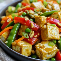 Für das Stir-Fry brauchen Sie einige Hauptzutaten. Diese sind wichtig, um Geschmack und Textur zu erreichen. Hier sind die Zutaten, die Sie benötigen: - 400 g fester Tofu, gepresst und gewürfelt - 1 rote Paprika, in Streifen geschnitten - 1 Tasse Zuckerschoten, geputzt - 1 Tasse Karotten, in Julienne geschnitten Der Tofu bringt eine tolle Proteinquelle. Das Gemüse sorgt für Farbe und Crunch. Die Gewürze und Öle machen das Gericht spannend und lecker. Diese Zutaten geben dem Stir-Fry den besonderen Kick: - 2 Esslöffel Erdnussöl - 2 Knoblauchzehen, fein gehackt - 1 Esslöffel frischer Ingwer, fein gehackt - 3 Esslöffel Sojasauce (mit niedrigem Natriumgehalt) - 2 Esslöffel Erdnussbutter - 1 Esslöffel Sriracha (oder nach Geschmack) - 1 Esslöffel geröstetes Sesamöl Dieses Sortiment an Geschmäckern macht das Gericht würzig und aromatisch. Garnierungen sind der letzte Schliff für Ihr Stir-Fry. Sie geben dem Gericht eine schöne Note: - 2 Frühlingszwiebeln, zum Garnieren in Scheiben geschnitten - Gequetschte Erdnüsse zum Garnieren Die Garnierungen sorgen für einen köstlichen Crunch und eine frische Note. Zuerst presse den Tofu. Das hilft, überschüssige Feuchtigkeit zu entfernen. Das ist wichtig, damit der Tofu gut brät. Schneide den gepressten Tofu in gleichmäßige Würfel. Diese sollten nicht zu klein sein, damit sie beim Braten nicht zerfallen. Erhitze zwei Esslöffel Erdnussöl in einer großen Pfanne oder einem Wok. Das Öl sollte heiß sein, aber nicht rauchen. Füge nun die Tofuwürfel hinzu. Brate sie etwa fünf bis sieben Minuten lang. Wende die Würfel, bis sie von allen Seiten goldbraun sind. Nimm sie dann aus der Pfanne und stelle sie beiseite. Im selben Wok gibst du nun den fein gehackten Knoblauch und Ingwer dazu. Brate sie etwa 30 Sekunden lang an, bis sie gut duften. Jetzt füge die rote Paprika, Zuckerschoten und Karotten hinzu. Koche das Gemüse drei bis vier Minuten lang, bis es lebendig aussieht. In einer kleinen Schüssel vermengst du Sojasauce, Erdnussbutter, Sriracha und Sesamöl. Gieße die Sauce über das Gemüse und Tofu. Rühre alles gut um. Lass das Ganze noch zwei bis drei Minuten garen, bis alles warm ist. Um den perfekten Tofu zu machen, muss man ihn zuerst pressen. Das reduziert die Feuchtigkeit. So wird der Tofu knusprig und nimmt viel Geschmack auf. Schneide den Tofu in gleichmäßige Würfel. So garen sie gleichmäßig. Brate den Tofu bei mittlerer Hitze. Dadurch wird er goldbraun und knusprig. Lass ihn nicht zu lange in der Pfanne, sonst kann er austrocknen. Du kannst die Sriracha-Menge nach deinem Geschmack anpassen. Magst du es schärfer? Füge mehr hinzu! Wenn du eine mildere Version willst, nimm weniger. Du kannst auch andere Soßen ausprobieren, wie Teriyaki oder Hoisin. Erdnüsse sind auch lecker, wenn sie geröstet sind. Das gibt einen tollen Crunch und extra Geschmack. Füge auch frische Kräuter wie Koriander oder Basilikum hinzu für mehr Frische. Um Zeit zu sparen, bereite alle Zutaten vorher vor. Das macht das Kochen einfacher und schneller. Du kannst auch einen Wok verwenden. Er verteilt die Hitze gleichmäßig. So garen die Zutaten besser. Rühre ständig um, damit nichts anbrennt. Wenn du das Gemüse knackig willst, gare es nur kurz. So bleibt es frisch und bunt. {{image_4}} Sie können viele verschiedene Gemüsesorten verwenden. Statt der roten Paprika probieren Sie Brokkoli oder Zucchini. Mögen Sie es bunt? Fügen Sie gelbe Paprika oder lila Karotten hinzu. Auch grüne Bohnen oder Auberginen passen gut. Der Schlüssel ist, knackiges Gemüse zu wählen. So bleibt der Biss frisch und lecker. Tofu ist toll, aber nicht die einzige Wahl. Für etwas Abwechslung verwenden Sie Tempeh oder Seitan. Diese Optionen sind ebenfalls pflanzlich und liefern viel Protein. Wer Fleisch mag, kann Hühnchen oder Rindfleisch verwenden. Schneiden Sie das Fleisch in kleine Stücke und braten Sie es wie den Tofu an. So bleibt alles einfach und lecker. Das Rezept ist bereits vegan, da es keine tierischen Produkte enthält. Wenn Sie es vegetarisch machen möchten, fügen Sie ein Ei hinzu. Rühren Sie es einfach in die Pfanne, bevor Sie das Gemüse hinzufügen. Dies gibt zusätzlichen Geschmack und macht das Gericht noch reichhaltiger. Achten Sie darauf, die Sriracha nach Ihrem Geschmack anzupassen. Um die Reste des Minute Spicy Peanut Tofu Stir-Fry gut zu lagern, lege sie in einen luftdichten Behälter. Stelle sicher, dass das Gericht vollständig abgekühlt ist, bevor du es in den Kühlschrank stellst. So bleiben die Aromen frisch. Die Reste halten sich bis zu drei Tage. Wenn du das Gericht länger aufbewahren möchtest, denke daran, es einzufrieren. Für das Einfrieren ist es am besten, das Stir-Fry in Portionen zu teilen. Verwende gefriergeeignete Behälter oder Beutel. Achte darauf, die Luft so gut wie möglich zu entfernen. So verhinderst du Gefrierbrand. Das Gericht kann bis zu drei Monate eingefroren werden. Um die Qualität zu erhalten, beschrifte die Behälter mit dem Datum. Um das Stir-Fry wieder aufzuwärmen, kannst du eine Pfanne oder die Mikrowelle nutzen. In der Pfanne erhitze das Gericht bei mittlerer Hitze. Füge einen kleinen Schuss Wasser oder Öl hinzu, um das Austrocknen zu vermeiden. In der Mikrowelle erwärmst du es in kurzen Intervallen von 30 Sekunden. Rühre nach jeder Runde gut um, bis alles gleichmäßig warm ist. So bleibt der Tofu schön zart und das Gemüse knackig. Um die Schärfe anzupassen, variiere die Menge der Sriracha. Weniger Sriracha macht das Gericht milder. Du kannst auch andere scharfe Soßen verwenden. Für mehr Schärfe, füge frische Chilis oder Chiliflocken hinzu. Achte darauf, die Schärfe langsam zu steigern, damit du den Geschmack nicht überdeckst. Ja, dieses Rezept kann glutenfrei sein. Achte darauf, glutenfreie Sojasauce zu kaufen. Viele Marken bieten glutenfreie Optionen an. Prüfe auch die Erdnussbutter, um sicherzustellen, dass sie keine Glutenstoffe enthält. So kannst du sicher genießen, ohne dir Sorgen zu machen. Zu diesem Stir-Fry passen viele Beilagen. Reis ist eine gute Wahl. Auch Quinoa oder Nudeln können gut dazu schmecken. Frischer Salat bringt eine schöne Frische ins Spiel. Probiere auch gedämpftes Gemüse als leichte Beilage. Diese Optionen machen dein Essen leckerer und abwechslungsreicher. In diesem Artikel habe ich die wichtigen Zutaten für Stir-Fry erklärt, von Tofu bis Gewürzen. Ich habe Schritt für Schritt gezeigt, wie man den Tofu und das Gemüse zubereitet. Tipps helfen dir, den perfekten Tofu zu braten und Geschmack zu variieren. Du kannst verschiedene Gemüse und Proteinquellen nutzen. Schließlich habe ich Lager- und Wiedererwärmungsinformationen gegeben. Nutze diese Tipps, um dein Stir-Fry zu verbessern und neue Varianten auszuprobieren. Viel Spaß beim Kochen und Genießen!