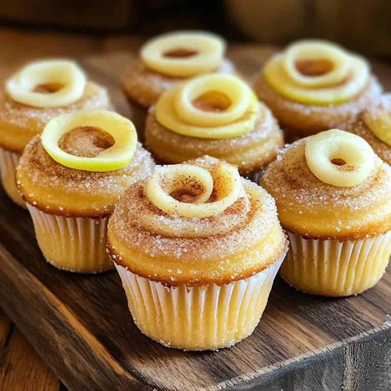 Die Basis für diese leckeren Apfelwein-Donut-Cupcakes sind einige einfache Zutaten. Diese Zutaten sind: - 240 ml Apfelwein - 190 g Allzweckmehl - 1 Teelöffel Backpulver - ½ Teelöffel Natron - ½ Teelöffel gemahlener Zimt - ¼ Teelöffel gemahlene Muskatnuss - ½ Teelöffel Salz - 115 g ungesalzene Butter, weich - 200 g brauner Zucker, fest gepackt - 2 große Eier - 1 Teelöffel Vanilleextrakt - 120 ml Milch - 100 g Zucker (zum Bestreuen) Diese Zutaten geben den Cupcakes ihren besonderen Geschmack. Der Apfelwein sorgt für ein fruchtiges Aroma. Gewürze machen den Unterschied in diesen Cupcakes. Zimt und Muskatnuss sind klassische Gewürze. Sie bringen Wärme und Tiefe in den Geschmack. Diese Gewürze passen perfekt zu Äpfeln. Der Zimt bringt eine süße Note, während die Muskatnuss leicht würzig ist. Zusammen schaffen sie ein harmonisches Geschmackserlebnis. Die Dekoration macht die Cupcakes noch ansprechender. Hier sind einige Ideen: - Dünne Apfelscheiben: Diese geben Farbkontrast und Frische. - Eine Prise Zimt: Dies verleiht einen zusätzlichen aromatischen Kick. - Essbare Glitzer: Für einen festlichen Look. - Frisch geschlagene Sahne: Diese sorgt für eine cremige Textur. Jede Dekoration macht die Cupcakes einzigartig. Experimentiere mit verschiedenen Ideen, um deinen eigenen Stil zu finden. Heize den Ofen auf 175°C vor. Nimm eine Standard-Cupcake-Form und lege sie mit Papierbackförmchen aus. Bereite alle Zutaten vor, damit du schnell arbeiten kannst. Gib 240 ml Apfelwein in einen kleinen Topf. Lass ihn bei mittlerer Hitze köcheln, bis er auf etwa 120 ml reduziert ist. Das dauert 15-20 Minuten. Lass den reduzierten Apfelwein dann leicht abkühlen. In einer anderen Schüssel vermischst du 190 g Allzweckmehl, 1 Teelöffel Backpulver, ½ Teelöffel Natron, ½ Teelöffel gemahlenen Zimt, ¼ Teelöffel gemahlene Muskatnuss und ½ Teelöffel Salz. Stell diese Mischung beiseite. Nimm eine große Schüssel und schlage 115 g weiche, ungesalzene Butter mit 200 g braunem Zucker cremig. Mische das Ganze 3-4 Minuten, bis es leicht und luftig ist. Schlage dann 2 große Eier nacheinander ein. Füge 1 Teelöffel Vanilleextrakt hinzu und rühre weiter, bis alles gut vermischt ist. Jetzt ist es Zeit, die trockenen Zutaten in die Butter-Zucker-Mischung zu geben. Mische die trockenen Zutaten langsam mit dem abgekühlten Apfelwein und 120 ml Milch. Beginne und ende mit der Mehlmischung. Mische nur, bis alles gerade so kombiniert ist. Teile den Teig gleichmäßig in die vorbereiteten Cupcake-Förmchen. Fülle sie etwa 2/3 voll. Backe die Cupcakes 18-20 Minuten lang, bis ein Zahnstocher sauber herauskommt. Nehme die Cupcakes aus dem Ofen und lass sie 5 Minuten in der Form abkühlen. Danach setze sie auf ein Kuchengitter, um vollständig abzukühlen. Während sie abkühlen, bereite 100 g Zucker in einer flachen Schüssel vor. Rolle die Oberseiten der abgekühlten Cupcakes in den Zucker, um sie zu bestreuen. Um den perfekten Teig für Ihre Apfelwein-Donut-Cupcakes zu erreichen, ist es wichtig, die Zutaten richtig zu messen. Verwenden Sie einen Messbecher für Flüssigkeiten und eine Küchenwaage für trockene Zutaten. Mehl sollte locker, nicht gepackt, in den Messbecher gegeben werden. Achten Sie darauf, die trockenen Zutaten nicht zu übermischen. Mischen Sie sie nur, bis sie gerade so kombiniert sind. Für die besten Ergebnisse sollten Sie die Butter vor dem Mixen weich machen. Sie sollte leicht und cremig sein. Nutzen Sie frischen Apfelwein, um den besten Geschmack zu erzielen. Reduzieren Sie den Apfelwein langsam, damit die Aromen sich gut entfalten. Die richtige Backzeit ist auch wichtig. Überprüfen Sie die Cupcakes nach 18 Minuten, um sicherzustellen, dass sie nicht zu trocken werden. Ein häufiger Fehler ist, die Cupcakes zu lange zu backen. Verwenden Sie einen Zahnstocher, um zu testen, ob sie fertig sind. Ein weiterer Fehler ist das Übermixen des Teigs. Dies kann die Cupcakes hart machen. Stellen Sie auch sicher, dass der Ofen auf die richtige Temperatur vorgeheizt ist. Ein kalter Ofen kann die Backzeit verlängern und die Textur beeinflussen. {{image_4}} Für glutenfreie Apfelwein-Donut-Cupcakes ersetze das Allzweckmehl. Nutze eine glutenfreie Mehlmischung. Diese Mischungen enthalten oft Stärke und andere Zutaten. Achte darauf, dass die Mischung gut bindet. Das sorgt für die richtige Textur. Du kannst auch Mandelmehl verwenden, um einen nussigen Geschmack zu erzielen. Um vegane Apfelwein-Donut-Cupcakes zu machen, ersetze die Eier. Nutze Chia- oder Leinsamen. Mische einen Esslöffel Samen mit drei Esslöffeln Wasser. Lass es einige Minuten quellen. Für die Milch verwende pflanzliche Optionen. Hafermilch oder Mandelmilch sind gute Alternativen. Die Butter kann durch vegane Margarine ersetzt werden. So bleiben sie lecker und vegan. Du kannst die Cupcakes anpassen, um verschiedene Geschmäcker zu treffen. Füge Nüsse oder Schokoladenstückchen hinzu. Das gibt einen tollen Crunch. Zimt und Muskatnuss sind klassisch, aber auch Ingwer ist lecker. Für fruchtige Aromen probiere einen Apfelmus-Topping. Du kannst sogar Karamellsauce drüber träufeln. Jedes Mal, wenn du es machst, wird es ein neues Geschmackserlebnis. Um die Apfelwein-Donut-Cupcakes frisch zu halten, lagern Sie sie am besten in einem luftdichten Behälter. Stellen Sie sicher, dass die Cupcakes vollständig abgekühlt sind, bevor Sie sie einpacken. Wenn Sie sie warm lagern, können sie matschig werden. Um die Haltbarkeit der Cupcakes zu verlängern, bewahren Sie sie im Kühlschrank auf. So bleiben sie bis zu einer Woche frisch. Sie können auch ein Stück Pergamentpapier zwischen die Cupcakes legen. Dies verhindert, dass sie aneinanderkleben. Wenn Sie die Cupcakes länger aufbewahren möchten, können Sie sie einfrieren. Wickeln Sie jeden Cupcake einzeln in Frischhaltefolie. Legen Sie die eingewickelten Cupcakes dann in einen Gefrierbeutel. So bleiben sie bis zu drei Monate haltbar. Zum Auftauen legen Sie die Cupcakes einfach in den Kühlschrank über Nacht. Die Apfelwein-Donut-Cupcakes sind bei richtiger Lagerung bis zu fünf Tage haltbar. Bewahre sie in einem luftdichten Behälter auf. So bleiben sie frisch und lecker. Du kannst sie auch im Kühlschrank lagern, wenn du sie länger aufbewahren möchtest. Achte darauf, dass sie gut verpackt sind, um Trockenheit zu vermeiden. Ja, du kannst den Apfelwein ersetzen. Verwende stattdessen Apfelsaft oder Traubensaft. Diese Alternativen geben den Cupcakes eine süße Frische. Die Konsistenz bleibt ähnlich, aber der Geschmack verändert sich leicht. Experimentiere mit verschiedenen Fruchtsäften, um deinen eigenen Twist zu finden. Zu den Apfelwein-Donut-Cupcakes passen viele Snacks gut. Ich empfehle, sie mit frischen Äpfeln zu servieren. Auch Nüsse oder Karamellgebäck sind tolle Begleiter. Diese Snacks ergänzen den süßen Geschmack der Cupcakes und bieten gute Texturen. Du kannst auch einen warmen Tee oder Kaffee anbieten, um das Erlebnis abzurunden. Die Apfelwein-Donut-Cupcakes sind nicht für alle Allergiker geeignet. Sie enthalten Eier und Milch, die allergische Reaktionen auslösen können. Du kannst jedoch glutenfreie Mehle und pflanzliche Alternativen verwenden. So machst du die Cupcakes sicher für Leute mit speziellen Diäten. Achte darauf, die Zutaten gut zu überprüfen, um Allergene zu vermeiden. Diese Anleitung zeigt dir, wie du köstliche Apfelwein-Donut-Cupcakes machst. Schritt für Schritt hast du die Zutaten vorbereitet, den Teig gemischt und das Backen erlebt. Mit nützlichen Tipps hast du Fehler vermieden und die besten Ergebnisse erzielt. Denke an Variationen wie glutenfreie und vegane Optionen. Achte auf die richtige Lagerung, um die Cupcakes frisch zu halten. Mit diesen Ideen kannst du sicher viele begeisterte Esser haben. Backe weiter und genieße jede Kreation!