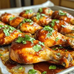 - 8 Hähnchenbeine - 240 ml BBQ-Sauce - 2 Esslöffel Olivenöl - 1 Teelöffel Knoblauchpulver - 1 Teelöffel Zwiebelpulver - 1 Teelöffel geräucherter Paprika - ½ Teelöffel Cayennepfeffer (optional) - Salz und Pfeffer nach Geschmack - Frischer Koriander oder Petersilie Die Zutaten für das BBQ Chicken sind einfach und lecker. Beginne mit frischen Hähnchenbeinen. Diese sind das Herzstück des Gerichts. Wähle deine Lieblings-BBQ-Sauce. Sie gibt dem Fleisch den besonderen Geschmack. Olivenöl sorgt für Saftigkeit. Dann kommen die Gewürze ins Spiel. Knoblauchpulver bringt eine aromatische Tiefe. Zwiebelpulver fügt Süße hinzu. Geräucherter Paprika gibt eine rauchige Note. Wer es scharf mag, kann Cayennepfeffer hinzufügen. Am Ende garnierst du das Gericht mit Salz, Pfeffer und frischen Kräutern. Koriander oder Petersilie machen das Gericht frisch und bunt. Diese Zutaten machen dein BBQ Chicken zu einem echten Genuss. Heize deinen Ofen auf 220°C vor. Das macht die Hähnchenbeine schön knusprig. Lege ein großes Backblech mit Aluminiumfolie aus. So ist die Reinigung einfach. Nimm eine große Schüssel. Gib die BBQ-Sauce, das Olivenöl, Knoblauchpulver, Zwiebelpulver, geräucherten Paprika, Cayennepfeffer, Salz und Pfeffer hinein. Vermenge alles gut. Diese Mischung gibt den Hähnchenbeinen viel Geschmack. Tupfe die Hähnchenbeine mit Papiertüchern trocken. So werden sie knuspriger. Tauche die Hähnchenbeine in die BBQ-Saucenmischung. Stelle sicher, dass sie gleichmäßig bedeckt sind. Lege die Hähnchenbeine auf das Backblech. Achte darauf, dass genug Platz bleibt. Backe die Hähnchenbeine 25-30 Minuten. Wende sie nach der Hälfte der Zeit. Sie sind fertig, wenn die Innentemperatur 74°C erreicht. Für ein karamellisiertes Finish schalte die Grillfunktion ein und backe sie 2-3 Minuten. Pass gut auf, damit sie nicht verbrennen. Lass die Hähnchenbeine nach dem Backen 5 Minuten ruhen. Garniere sie mit frisch gehacktem Koriander oder Petersilie, bevor du sie servierst. Um die perfekten Hähnchenbeine zu erzielen, ist es wichtig, sie gut vorzubereiten. Zuerst tupfen Sie die Hähnchenbeine mit Papiertüchern trocken. Das sorgt dafür, dass die Haut knusprig wird. Wenn die Haut nass ist, wird sie nicht so schön knusprig. Die Temperatur spielt ebenfalls eine große Rolle. Backen Sie die Hähnchenbeine bei 220°C. So bekommen Sie eine goldene und knusprige Haut. Achten Sie darauf, die Innentemperatur zu prüfen. Sie sollte 74°C erreichen, um sicher zu sein, dass das Fleisch gut durchgegart ist. BBQ-Sauce kann man ganz nach Geschmack anpassen. Sie können Ihre Lieblingssorte verwenden oder sogar selbst machen. Wenn Sie verschiedene BBQ-Saucen ausprobieren, können Sie neue Geschmäcker entdecken. Fügen Sie auch eigene Gewürze hinzu. Ein Teelöffel Honig oder ein Spritzer Zitronensaft kann das Aroma aufpeppen. Wenn Sie es scharf mögen, probieren Sie mehr Cayennepfeffer. So machen Sie die Sauce ganz nach Ihrem Wunsch. Beim Kochen ist Zeitmanagement wichtig. Während die Hähnchenbeine im Ofen sind, können Sie andere Dinge vorbereiten. Vielleicht einen frischen Salat schneiden oder die Beilagen anrichten. Treffen Sie auch Vorbereitungen im Voraus. Marinieren Sie die Hähnchenbeine am Abend davor. So können die Aromen besser einziehen. Das spart Zeit am Tag des Kochens und macht alles einfacher. {{image_4}} Um die Hähnchenbeine noch schmackhafter zu machen, marinierst du sie. Eine einfache Marinade macht einen großen Unterschied. Mische Olivenöl, Zitronensaft und Gewürze. Lass die Hähnchenbeine mindestens eine Stunde in der Marinade ziehen. So ziehen die Aromen besser ein. Wenn du keine BBQ-Sauce willst, benutze Senf oder Honig. Diese Alternativen bringen eine süße Note. Sie sind perfekt für einen anderen Geschmack. Für eine vegetarische Variante kannst du Gemüsestücke verwenden. Cherrytomaten, Paprika und Zucchini passen gut. Schneide das Gemüse in gleich große Stücke. Lege sie zusammen mit den Hähnchen auf das Backblech. So werden sie schön geröstet und nehmen den Geschmack auf. Alternativ kannst du auch Tofu verwenden. Mariniere den Tofu wie die Hähnchenbeine. So bekommst du ein leckeres vegetarisches Gericht. Serviere die Hähnchenbeine mit frischem Coleslaw. Der knackige Salat ergänzt den Geschmack perfekt. Du kannst auch einen einfachen grünen Salat machen. Ein einfacher Dressing aus Öl und Essig reicht aus. Wenn du etwas Herzhaftes willst, probiere Kartoffeln. Röste sie mit etwas Öl und Gewürzen. So hast du eine tolle Beilage zu den Hähnchenbeinen. Kochende Hähnchenbeine sind einfach zu lagern. Lassen Sie sie zuerst abkühlen. Wickeln Sie sie dann in Frischhaltefolie oder legen Sie sie in einen luftdichten Behälter. So bleiben sie frisch. Im Kühlschrank halten sich die Hähnchenbeine etwa drei bis vier Tage. Achten Sie darauf, sie gut zu beschriften. So wissen Sie immer, wann sie gekocht wurden. Wenn Sie mehr Hähnchenbeine haben, können Sie sie einfrieren. Lassen Sie sie vollständig abkühlen, bevor Sie sie einfrieren. Wickeln Sie sie gut in Folie ein oder verwenden Sie einen Gefrierbeutel. So verhindern Sie Gefrierbrand. Die Hähnchenbeine halten sich bis zu drei Monate im Gefrierfach. Um sie aufzutauen, legen Sie sie einfach in den Kühlschrank. So tauen sie langsam und gleichmäßig auf. Um die Hähnchenbeine wieder aufzuwärmen, gibt es mehrere gute Methoden. Die beste Methode ist, sie im Ofen zu erwärmen. Heizen Sie den Ofen auf 180°C (350°F) vor. Legen Sie die Hähnchenbeine auf ein Backblech und decken Sie sie mit Aluminiumfolie ab. So bleiben sie saftig. Erwärmen Sie sie für etwa 20 Minuten. Wenn Sie die Haut knusprig möchten, entfernen Sie die Folie in den letzten fünf Minuten. Eine andere Methode ist die Mikrowelle, aber die Hähnchenbeine können dabei trocken werden. Die Hähnchenbeine backen bei 220°C (425°F) für 25-30 Minuten. Wenden Sie sie nach der Hälfte der Zeit. So werden sie gleichmäßig gar und knusprig. Prüfen Sie die Hähnchenbeine, wenn die Zeit um ist. Sie sollten schön gebräunt sein. Um sicherzustellen, dass die Hähnchenbeine gar sind, überprüfen Sie die Innentemperatur. Diese sollte 74°C (165°F) erreichen. Ein Fleischthermometer hilft dabei. Stechen Sie in den dicksten Teil des Hähnchens. So sind Sie sicher, dass es durchgegart ist. Ja, Sie können die Hähnchenbeine auch grillen. Grillen bringt einen tollen Geschmack. Bereiten Sie die Hähnchenbeine wie gewohnt vor. Grillen Sie sie dann bei mittlerer Hitze. Wenden Sie die Hähnchenbeine regelmäßig, um ein Anbrennen zu vermeiden. Achten Sie auch hier auf die Innentemperatur von 74°C. Diese Anleitung zeigt dir, wie du leckere BBQ-Hähnchenbeine zubereiten kannst. Wir haben die Hauptzutaten wie Hähnchenbeine und BBQ-Sauce besprochen. Du kennst jetzt auch die besten Gewürze und Tipps für knusprige Haut. Variiere nach Wunsch mit Marinaden oder vegetarischen Optionen. Beachte die Lagerungshinweise für übrig gebliebene Hähnchenbeine. Kochen macht Spaß und ist einfach, wenn du diesen Schritt-für-Schritt-Plan befolgst. Probiere es aus und genieße dein Gericht!
