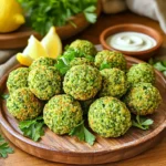 Für leckere Air Fryer Falafel brauchst du einige einfache Hauptzutaten. Sie sind leicht zu finden und machen den Falafel besonders schmackhaft. Hier ist die Liste: - 1 Dose (425 g) Kichererbsen, abgetropft und abgespült - 1 kleine Zwiebel, fein gehackt - 2 Knoblauchzehen, gehackt - 60 g frische Petersilie, gehackt - 60 g frischer Koriander, gehackt - 1 Esslöffel gemahlener Kreuzkümmel - 1 Esslöffel gemahlener Koriander - 1 Teelöffel Backpulver - 2 Esslöffel Allzweckmehl (oder Kichererbsenmehl für glutenfrei) - Salz und Pfeffer nach Geschmack Diese Zutaten sind die Basis für deine Falafel. Die Kichererbsen geben eine tolle Textur, während die Kräuter frischen Geschmack bringen. Neben den Hauptzutaten gibt es einige ergänzende Zutaten, die den Geschmack verbessern. Diese Zutaten machen deine Falafel besonders. Überlege, etwas mehr hinzuzufügen: - Zitronensaft für Frische - Chili für Schärfe - Gewürze wie Paprika oder Zimt für Tiefe Diese zusätzlichen Aromen bringen mehr Leben in dein Gericht. Du kannst sie nach deinem Geschmack anpassen. Die Qualität der Zutaten ist wichtig für den Geschmack. Hier sind einige Tipps, um frische Zutaten auszuwählen: - Wähle Kichererbsen ohne Konservierungsstoffe. - Achte darauf, dass die Kräuter frisch und grün sind. - Die Zwiebeln sollten fest und ohne Druckstellen sein. Frische Zutaten machen den größten Unterschied. Sie sorgen dafür, dass deine Falafel lecker und gesund sind. Wenn du die richtigen Zutaten wählst, wirst du mit deinem Gericht stolz sein! Um die Falafel-Mischung zu machen, beginne mit einer Dose Kichererbsen. Spüle sie gut ab und lasse sie abtropfen. Gib die Kichererbsen in eine Küchenmaschine. Füge die fein gehackte Zwiebel und den gehackten Knoblauch hinzu. Dann kommen die gehackte Petersilie und der frische Koriander dazu. Jetzt ist es Zeit für die Gewürze: gemahlener Kreuzkümmel und gemahlener Koriander. Vergiss nicht das Backpulver sowie etwas Salz und Pfeffer. Pulsieren Sie die Mischung, bis alles gut vermischt ist, aber noch etwas Textur hat. Dies schafft den richtigen Biss für die Falafel. Fülle die Mischung in eine Schüssel und lasse sie mindestens 30 Minuten im Kühlschrank ruhen. Nach der Kühlzeit kannst du die Falafel formen. Nimm einen Esslöffel der Mischung und forme kleine Bällchen oder Patties. Achte darauf, dass sie nicht zu groß sind, damit sie gleichmäßig garen. Lege die geformten Falafel auf einen Teller. Du solltest genug Platz zwischen ihnen lassen, damit sie nicht zusammenkleben. Dies hilft, dass die Falafel beim Frittieren knusprig bleiben. Heize deinen Air Fryer auf 190°C vor. Sprühe den Korb des Air Fryers leicht mit Olivenölspray ein. Platziere die Falafel gleichmäßig im Korb. Achte darauf, sie nicht zu überladen. Sprühe die Oberseite der Falafel mit etwas mehr Olivenölspray. Dies sorgt für eine schöne goldbraune Farbe und extra Knusprigkeit. Frittieren Sie die Falafel 10-12 Minuten lang. Wende sie einmal während des Garens, damit sie gleichmäßig knusprig werden. Wenn sie goldbraun sind, nimm sie heraus und serviere sie warm. Um die perfekte Textur für deine Falafel zu erzielen, achte auf die Mischung. Verwende eine Küchenmaschine, um die Zutaten gut zu vermengen. Pulsieren ist wichtig, damit die Mischung nicht zu glatt wird. Du willst kleine Stückchen von Kichererbsen fühlen. Diese geben den Falafel einen tollen Biss. Nach dem Mischen lass die Mischung 30 Minuten im Kühlschrank ruhen. Das hilft, dass sie ihre Form behält. Ein häufiges Problem ist, dass die Falafel auseinanderfallen. Um dies zu vermeiden, mache die Mischung nicht zu nass. Wenn die Kichererbsen zu viel Wasser ziehen, füge etwas mehr Mehl hinzu. Achte auch darauf, dass du die Falafel nicht zu groß machst. Kleine Bällchen oder Patties halten besser zusammen. Und vergiss nicht, den Air Fryer nicht zu überladen. So kann die heiße Luft überall zirkulieren. Für extra knusprige Falafel sprühe die Oberseite mit Olivenölspray. Das gibt eine schöne goldene Farbe und knusprige Textur. Wichtig ist auch die Temperatur des Air Fryers. Heize ihn gut vor, bevor du die Falafel hineinlegst. Eine Temperatur von 190°C (375°F) ist ideal. Wende die Falafel nach der Hälfte der Garzeit. So werden sie von beiden Seiten gleichmäßig knusprig. {{image_4}} Möchten Sie Falafel ohne Gluten? Benutzen Sie Kichererbsenmehl statt Allzweckmehl. Es gibt einen tollen Geschmack und macht die Falafel weich. Achten Sie darauf, dass alle anderen Zutaten auch glutenfrei sind. So können auch Personen mit Glutenunverträglichkeit genießen. Um mehr Geschmack zu bekommen, fügen Sie zusätzliche Gewürze hinzu. Paprika oder Chili bringen eine schöne Schärfe. Kräuter wie Minze oder Dill geben einen frischen Kick. Experimentieren Sie mit verschiedenen Kombinationen. So wird jede Portion einzigartig und lecker. Servieren Sie die Falafel mit frischen Beilagen. Ein einfacher Salat mit Tomaten, Gurken und Zwiebeln passt perfekt. Dazu empfehle ich dips wie Tahini-Sauce oder einen Joghurt-Dip. Diese sorgen für einen tollen Geschmack und machen das Gericht noch gesünder. Genießen Sie die Kombination aus knusprigen Falafel und frischen Zutaten. Wenn du die Falafel aufbewahren möchtest, lasse sie zuerst abkühlen. Lege sie dann in einen luftdichten Behälter. So bleiben sie frisch und knusprig. Du kannst auch ein Blatt Küchenpapier zwischen die Schichten legen. Das hilft, die Feuchtigkeit zu absorbieren. Stelle den Behälter in den Kühlschrank. So bleiben die Falafel bis zu drei Tage gut. Um die Falafel wieder warm zu machen, heize den Air Fryer auf 180°C vor. Lege die Falafel in den Korb. Erhitze sie für etwa 5-7 Minuten. So werden sie wieder knusprig. Du kannst sie auch in einer Pfanne auf dem Herd aufwärmen. Sie sollten leicht knusprig werden, wenn du sie ohne Öl erhitzt. Falafel lassen sich gut einfrieren. Platziere sie auf einem Backblech und friere sie ein. Wenn sie fest sind, kannst du sie in einen Gefrierbeutel geben. Sie halten sich im Gefrierfach bis zu drei Monate. Zum Auftauen lege sie über Nacht in den Kühlschrank. Danach kannst du sie wie gewohnt im Air Fryer aufwärmen. Air Fryer Falafel kochen für 10 bis 12 Minuten. Bei 190°C (375°F) werden sie goldbraun und knusprig. Es ist wichtig, sie während des Kochens einmal zu wenden. So bekommen sie eine gleichmäßige Bräunung. Die genaue Zeit kann leicht variieren, je nach Air Fryer-Modell. Achten Sie darauf, dass sie nicht zu trocken werden. Ja, Sie können die Falafel auch frittieren. Dazu erhitzen Sie Öl in einem Topf. Frittieren Sie die Falafel in kleinen Portionen, bis sie goldbraun sind. Dies dauert in der Regel 4 bis 5 Minuten pro Charge. Frittierte Falafel sind oft sehr knusprig, aber sie haben mehr Fett. Die Air Fryer-Methode ist gesünder und einfacher. Ja, Falafel sind gesund, wenn sie in Maßen gegessen werden. Sie bestehen aus Kichererbsen, die reich an Ballaststoffen sind. Diese fördern die Verdauung und halten Sie länger satt. Zudem enthalten sie wichtige Nährstoffe wie Eiweiß, Eisen und B-Vitamine. Verwenden Sie weniger Öl, um die Kalorien zu reduzieren. Kombinieren Sie sie mit frischem Gemüse oder Salaten für eine ausgewogene Mahlzeit. Wir haben die Hauptzutaten für Falafel genau betrachtet und wie man sie auswählt. Ich habe eine einfache Schritt-für-Schritt-Anleitung zum Zubereiten geteilt. Tipps zur Textur, häufige Fehler und Geheimnisse für knusprige Falafel steigern den Genuss. Variationen bieten köstliche Optionen, während Lagerungstipps sicherstellen, dass sie frisch bleiben. Falafel sind vielseitig und lecker. Probiere sie aus, und genieße gesunde, knusprige Snacks!