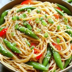 - 225 g Reisnudeln - 3 Esslöffel Sesamöl - 2 Esslöffel frischer Ingwer, gerieben In diesem Rezept sind Reisnudeln die Basis. Sie sind leicht und nehmen die Aromen gut auf. Sesamöl bringt einen nussigen Geschmack und ist reich an gesunden Fetten. Frischer Ingwer fügt Wärme und Tiefe hinzu. Er ist auch gut für die Verdauung und das Immunsystem. - 1 Tasse Zuckerschoten, gereinigt - 1 rote Paprika, dünn geschnitten - 2 Frühlingszwiebeln, gehackt Zuckerschoten sind knackig und süß. Sie sorgen für eine schöne Textur. Rote Paprika bringt Farbe und Vitamine. Frühlingszwiebeln fügen einen milden Zwiebelgeschmack hinzu. Zusammen machen sie die Nudeln bunt und gesund. - 3 Esslöffel Sojasauce (reduzierter Natriumgehalt) - 2 Esslöffel Reisessig - 1 Esslöffel Honig oder Ahornsirup Sojasauce gibt den Nudeln einen herzhaften Geschmack. Reisessig bringt eine angenehme Säure. Honig oder Ahornsirup süßt das Gericht und balanciert die Aromen. Diese Zutaten sind wichtig für den perfekten Geschmack der Nudeln. Um die Reisnudeln zu kochen, bringe einen großen Topf mit Wasser zum Kochen. Füge die Reisnudeln hinzu und koche sie gemäß den Packungsanweisungen. Normalerweise dauert es etwa 5-7 Minuten. Rühre gelegentlich, damit sie nicht zusammenkleben. Wenn die Nudeln al dente sind, gieße sie ab. Spüle sie dann unter kaltem Wasser ab, um den Garprozess zu stoppen. Lass sie beiseite stehen, während du die Sauce vorbereitest. Für die Sauce nimm eine kleine Schüssel. Gib 3 Esslöffel Sesamöl, 2 Esslöffel geriebenen Ingwer und 2 fein gehackte Knoblauchzehen hinein. Füge 3 Esslöffel Sojasauce, 2 Esslöffel Reisessig und 1 Esslöffel Honig oder Ahornsirup hinzu. Mische alles gut, bis die Sauce homogen ist. Du kannst einen Schneebesen verwenden, um sicherzustellen, dass sich alle Zutaten gut verbinden. Diese Sauce bringt den Nudeln viel Geschmack. Bereite eine große Pfanne oder einen Wok vor. Erhitze einen Spritzer Sesamöl bei mittlerer bis hoher Hitze. Das Öl sollte heiß sein, aber nicht rauchen. Füge nun die Zuckerschoten und die dünn geschnittene rote Paprika hinzu. Brate das Gemüse 2-3 Minuten lang an. Rühre regelmäßig um, damit es gleichmäßig gart. Das Gemüse sollte weich, aber knackig bleiben. So behält es seinen frischen Geschmack und seine Farbe. Um überkochte Nudeln zu vermeiden, halten Sie sich an die Zeitangaben auf der Verpackung. Kochen Sie die Reisnudeln nur bis sie al dente sind. Das bedeutet, sie sollten noch einen leichten Biss haben. Nach dem Kochen spülen Sie die Nudeln sofort unter kaltem Wasser ab. Dies stoppt den Garprozess und verhindert, dass sie matschig werden. Um den Geschmack der Nudeln zu intensivieren, können Sie zusätzliche Gewürze und frische Zutaten hinzufügen. Ein Spritzer Limettensaft bringt Frische. Frische Kräuter wie Koriander oder Basilikum geben Aroma. Auch ein Löffel Erdnussbutter kann den Geschmack vertiefen und eine cremige Textur bieten. Experimentieren Sie mit verschiedenen Zutaten, um Ihre persönliche Note zu finden. Um die Nudeln ansprechend zu servieren, nutzen Sie große Schalen. Geben Sie die Nudeln hinein und träufeln Sie etwas Sesamöl darüber. Streuen Sie die Sesamsamen gleichmäßig auf die Nudeln. Fügen Sie frische Korianderblätter hinzu, um Farbe und Frische zu zeigen. Ein gut angerichteter Teller macht das Essen noch mehr zum Genuss. {{image_4}} Wenn Sie eine vegane Variante der Minute Sesam Ingwer Nudeln suchen, können Sie Honig ganz einfach durch Ahornsirup ersetzen. Ahornsirup hat eine ähnliche Süße und passt gut zu den anderen Aromen. Es macht die Nudeln nicht nur vegan, sondern auch lecker und gesund. Um die Nudeln proteinreicher zu machen, fügen Sie Tofu oder Hühnchen hinzu. Tofu ist eine großartige pflanzliche Proteinquelle, die gut die Aromen aufnimmt. Wenn Sie Hühnchen nutzen, braten Sie es zuerst in der Pfanne an, bevor Sie das Gemüse hinzufügen. So bleibt das Fleisch saftig und zart. Für eine glutenfreie Option verwenden Sie glutenfreie Nudeln. Diese sind in vielen Supermärkten erhältlich. Achten Sie darauf, die Kochzeit genau zu beachten, da sie sich von herkömmlichen Reisnudeln unterscheiden kann. So genießen Sie das Gericht ohne Gluten und mit vollem Geschmack. Bewahren Sie die restlichen Nudeln in einem luftdichten Behälter auf. Ideal sind Glas- oder Plastikbehälter. Stellen Sie sicher, dass die Nudeln gut abgekühlt sind, bevor Sie sie lagern. So verhindern Sie, dass sie zusammenkleben. Lagern Sie die Nudeln im Kühlschrank. Dort bleiben sie frisch für 3 bis 5 Tage. Wenn Sie Zeit sparen wollen, bereiten Sie die Nudeln im Voraus zu. Kochen Sie die Nudeln und lassen Sie sie abkühlen. Lagern Sie sie getrennt vom Gemüse und der Sauce. So bleibt alles frisch. Am nächsten Tag können Sie die Nudeln schnell mit der Sauce und dem Gemüse kombinieren. Damit haben Sie ein schnelles und leckeres Essen. Die Hauptzutaten haben verschiedene Haltbarkeiten. Reisnudeln sind in der Regel lange haltbar, oft mehrere Monate. Frischer Ingwer und Gemüse wie Zuckerschoten und Paprika sollten innerhalb von 5 bis 7 Tagen verwendet werden. Sojasauce und Reisessig sind ebenfalls lange haltbar. Achten Sie auf das Haltbarkeitsdatum auf der Verpackung, um die Frische sicherzustellen. Die Zubereitung der Minute Sesam-Ingwer-Nudeln dauert insgesamt 20 Minuten. Die Reisnudeln benötigen etwa 10 Minuten Kochzeit. Die restlichen Schritte, wie das Anbraten des Gemüses und das Mischen der Sauce, sind schnell erledigt. So haben Sie in kurzer Zeit ein leckeres Gericht. Ja, Sie können die Nudeln im Voraus zubereiten. Bereiten Sie die Nudeln und die Sauce vor und lagern Sie sie getrennt im Kühlschrank. Wenn Sie bereit sind zu essen, erhitzen Sie alles in einer Pfanne. Dies spart Zeit an hektischen Tagen und sorgt für eine schmackhafte Mahlzeit. Wenn Sie keine Reisnudeln haben, gibt es viele Alternativen. Sie können Spaghetti oder Udon-Nudeln verwenden. Auch Zucchini-Nudeln sind eine gesunde Option. Diese Alternativen passen gut zu den frischen Aromen der Sauce und des Gemüses. Der Blog zeigt, wie man köstliche Reisnudeln zubereitet. Wir haben Zutaten wie Reisnudeln und gesunde Gemüse betrachtet. Die Schritt-für-Schritt-Anleitung macht das Nachkochen einfach. Dazu gibt es hilfreiche Tipps für den besten Geschmack und die perfekte Konsistenz. Denken Sie daran, mit Variationen und Lagerungshinweisen zu experimentieren. So bleibt Ihr Gericht frisch und lecker. Mit diesen Informationen können Sie selbst kreativ werden. Viel Spaß beim Kochen!