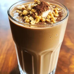 - 1 Tasse frisch gebrühter Kaffee - 1 gefrorene Banane - 2 Esslöffel Erdnussbutter - 1 Portion Schokoladen-Protein-Pulver Die Hauptzutaten machen diesen Shake besonders lecker. Der Kaffee bringt einen starken Geschmack. Eine gefrorene Banane sorgt für eine süße und cremige Textur. Erdnussbutter fügt einen nussigen Geschmack hinzu, der perfekt mit Schokolade harmoniert. Das Schokoladen-Protein-Pulver gibt dir den nötigen Protein-Kick. - 1 Esslöffel Kakaopulver - 1 Tasse Mandelmilch (oder andere Milch) - 1 Esslöffel Honig oder Ahornsirup (optional) - Eiswürfel (optional) Die ergänzenden Zutaten können deinen Shake noch besser machen. Kakaopulver gibt einen intensiven Schokoladengeschmack. Mandelmilch macht den Shake leicht und cremig. Du kannst Honig oder Ahornsirup hinzufügen, wenn du es süßer magst. Eiswürfel machen den Shake kälter und dicker, was an warmen Tagen erfrischend ist. Zuerst solltest du eine Tasse Kaffee brühen. Lass ihn dann abkühlen. Um die Konsistenz zu verbessern, kannst du auch Kaffee-Eiswürfel machen. Diese halten den Shake kalt und cremig. Jetzt ist es Zeit, die Zutaten in den Mixer zu geben. Beginne mit dem abgekühlten Kaffee. Füge die gefrorene Banane hinzu, dann die Erdnussbutter. Danach gib das Schokoladen-Protein-Pulver und das Kakaopulver dazu. Zum Schluss kommt die Mandelmilch in den Mixer. Achte darauf, die Zutaten gut zu schichten. Das sorgt für ein besseres Ergebnis. Mixe alles auf hoher Stufe. Halte an, wenn die Mischung glatt und cremig ist. Wenn du einen dickeren Shake willst, füge einige Eiswürfel hinzu. Mixe dann erneut, bis alles gut vermischt ist. Probiere den Shake aus. Wenn du ihn süßer magst, füge etwas Honig oder Ahornsirup hinzu. Mixe alles für einige Sekunden weiter, um die Süße gut zu verteilen. Gieße den Shake in ein hohes Glas. Du kannst ihn mit einer Prise Kakaopulver oder gehackten Erdnüssen dekorieren. Das gibt dem Shake einen tollen Crunch. Um den besten Mocha Peanut Butter Protein Shake zu machen, benutze gefrorene Bananen. Diese machen den Shake cremig und kühl. Sie fügen auch eine natürliche Süße hinzu. Wenn du keine gefrorene Banane hast, schneide eine frische Banane in Scheiben und lege sie für ein paar Stunden ins Gefrierfach. Die Menge an Mandelmilch ist ebenfalls wichtig. Wenn du einen dickeren Shake magst, benutze weniger Mandelmilch. Füge mehr dazu, wenn du eine flüssigere Konsistenz möchtest. Erdnussbutter bietet viele Vorteile. Sie enthält gesunde Fette und viel Protein. Proteinpulver gibt dir einen zusätzlichen Schub an Nährstoffen. Es hilft beim Muskelaufbau und hält dich satt. Kakaopulver hat auch seine Vorteile. Es ist reich an Antioxidantien und kann deine Stimmung heben. Plus, es bringt einen tollen Schokoladengeschmack in deinen Shake. Für Toppings kannst du Kakaopulver oder gehackte Erdnüsse verwenden. Diese geben deinem Shake einen schönen Crunch. Du kannst auch ein paar Schokoladenstückchen hinzufügen, wenn du es süßer magst. Die beste Zeit, um deinen Shake zu genießen, ist morgens. Er gibt dir Energie für den Tag. Er ist auch ein toller Snack nach dem Training. {{image_4}} Wenn du Erdnussbutter nicht magst, gibt es tolle Alternativen. Mandelnussbutter ist eine leckere Option. Sie hat einen sanften, nussigen Geschmack. Cashewbutter bietet eine cremige Textur und ist auch süß. Du kannst auch Sonnenblumenkernbutter verwenden. Diese ist gut für Allergiker. Jede dieser Nussbutter bringt ihren eigenen einzigartigen Geschmack in den Shake. Die Wahl der Milch kann den Geschmack deines Shakes stark beeinflussen. Du kannst Mandelmilch verwenden, die leicht und nussig ist. Kokosmilch gibt deinem Shake eine tropische Note. Sojamilch ist eine proteinreiche Option. Sie hat einen neutralen Geschmack und passt gut zu vielen Zutaten. Wenn du den Shake reichhaltiger magst, probiere Vollmilch oder Hafermilch. Um deinem Shake mehr Nährstoffe hinzuzufügen, kannst du Spinat einfügen. Spinat hat einen milden Geschmack und ist voller Vitamine. Chiasamen sind eine weitere gute Wahl. Sie bieten Ballaststoffe und gesunde Fette. Auch Haferflocken können eine gute Ergänzung sein. Sie machen den Shake satter und cremiger. Experimentiere mit diesen Zutaten, um deinen eigenen, gesunden Shake zu kreieren. Bewahre deinen Mocha Erdnussbutter Protein Shake im Kühlschrank auf. Nutze ein luftdichtes Glas oder eine Flasche. So bleibt er frisch. Der Shake hält sich bis zu zwei Tage. Wenn du ihn länger aufbewahrst, könnte die Textur sich ändern. Wenn du Reste hast, benutze sie in einem Smoothie. Du kannst auch das Shake-Pulver in Haferflocken mischen. Das sorgt für einen zusätzlichen Schokoladengeschmack. Eine weitere Idee: Verwende den Shake als Topping für Joghurt. Bereite mehrere Portionen auf einmal vor. Mixe den Shake und fülle ihn in Flaschen. Stelle die Flaschen in den Kühlschrank. So hast du jederzeit einen schnellen Snack. Achte darauf, die Flaschen gut zu schütteln, bevor du trinkst. Ein Mocha Erdnussbutter Protein Shake hat etwa 400 bis 500 Kalorien. Die genaue Zahl hängt von den verwendeten Zutaten ab. Hier sind die Nährwerte der Hauptzutaten: - Kaffee: 2 Kalorien - Gefrorene Banane: 105 Kalorien - Erdnussbutter: 190 Kalorien - Schokoladen-Protein-Pulver: 120 Kalorien - Kakaopulver: 10 Kalorien - Mandelmilch: 30 Kalorien - Honig (optional): 64 Kalorien Diese Angaben können variieren, wenn du andere Zutaten verwendest. Achte darauf, die Portionsgrößen zu überprüfen. Ja, du kannst den Shake ganz einfach vegan machen. Verwende pflanzliches Proteinpulver anstelle von Milchprodukten. Hier sind einige Tipps: - Ersetze die Mandelmilch durch Sojamilch, Hafermilch oder Kokosmilch. - Wähle eine Erdnussbutter ohne tierische Fette. - Lasse den Honig weg oder nutze Agavendicksaft als vegane Süße. So bleibt der Shake lecker und vegan. Ja, dieser Shake ist perfekt für das Frühstück. Er liefert eine tolle Mischung aus Nährstoffen: - Protein: Unterstützt den Muskelaufbau. - Ballaststoffe: Fördert die Verdauung und hält satt. - Energie: Der Kaffee gibt dir einen Wachmacher für den Tag. Ein proteinreiches Frühstück hilft dir, den Tag gut zu starten. Es gibt viele Wege, den Shake süßer zu machen. Hier sind einige Optionen: - Füge einen Esslöffel Honig oder Ahornsirup hinzu. - Verwende süßes Schokoladen-Protein-Pulver. - Probiere Datteln oder andere natürliche Süßstoffe. Teste die Süße und passe sie nach deinem Geschmack an. In diesem Artikel haben wir einen leckeren Mocha-Erdnussbutter-Protein-Shake erstellt. Wir haben die Hauptzutaten besprochen und klare Schritte zur Zubereitung gegeben. Tipps zur Textur und Variationen helfen dir, den Shake anzupassen. Vergiss nicht, wie du Reste richtig lagerst. Ein proteinreicher Shake ist eine großartige Wahl für diesen Tag. Nutze die Informationen, um deinen perfekten Shake zu kreieren! Lass deiner Kreativität freien Lauf und genieße jeden Schluck.