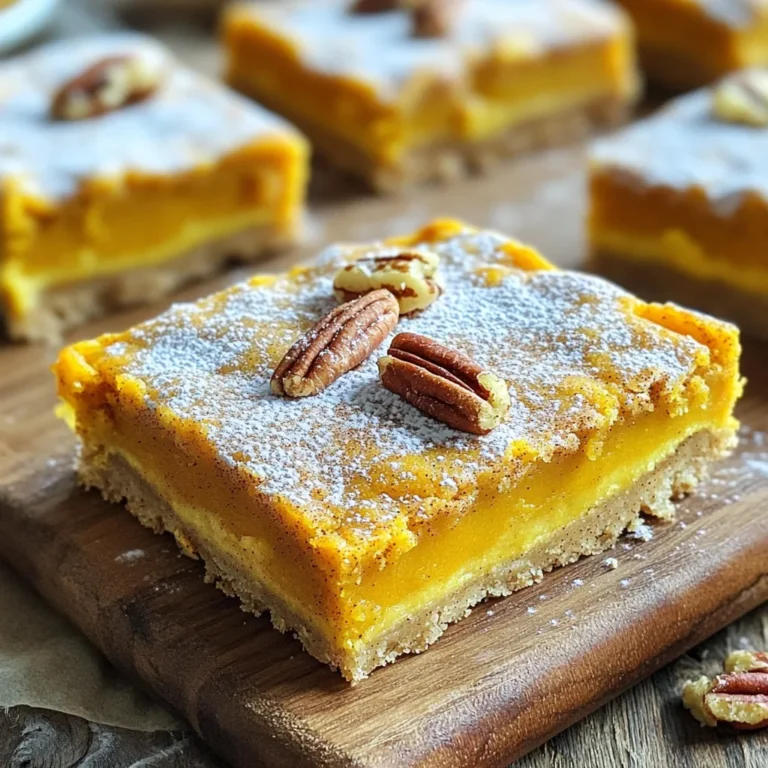 - 240 g ungesalzene Butter, weich - 200 g Kristallzucker - 200 g brauner Zucker, fest gepackt - 240 g Kürbispüree - 2 große Eier - 2 Teelöffel Vanilleextrakt - 360 g Weizenmehl - 1 Teelöffel Backnatron - 1 Teelöffel Weinstein - 1 Teelöffel gemahlener Zimt - ½ Teelöffel gemahlene Muskatnuss - ½ Teelöffel Ingwerpulver - ½ Teelöffel Salz - 50 g Kristallzucker (für das Topping) - 1 Esslöffel Zimt (für das Topping) Kürbispüree ist der Star hier. Du kannst frisches Kürbisfleisch verwenden, wenn du magst. Einfach den Kürbis kochen und pürieren. Wenn du keine Zeit hast, benutze das gekaufte Püree. Butter macht die Riegel weich und lecker. Du kannst auch Kokosöl verwenden, wenn du eine milchfreie Option möchtest. Die Eier sorgen für die Bindung. Ein Ei-Ersatz wie Apfelmus funktioniert auch gut. Die Zutaten sind einfach und gesund. Kürbispüree gibt den Riegeln eine schöne Farbe und viele Vitamine. Zucker sorgt für die Süße, während die Gewürze wie Zimt und Muskatnuss den Riegeln einen warmen, herzlichen Geschmack geben. Diese Riegel sind perfekt für den Herbst und bringen ein Gefühl von Gemütlichkeit. Die Kombination dieser Zutaten sorgt für einen tollen Geschmack und eine weiche Textur. Das macht jeden Bissen zu einem Genuss! Zuerst heizen Sie den Ofen auf 175°C vor. Das ist wichtig, damit die Riegel gleichmäßig backen. Nehmen Sie eine Backform von 23x33 cm. Sie können die Form einfetten oder mit Backpapier auslegen. Beides hilft, dass die Riegel nicht kleben bleiben. Eine gut vorbereitete Form ist der erste Schritt zu perfekten Kürbisgewürz Snickerdoodle Riegel. Jetzt geht es an den Teig. In einer großen Schüssel geben Sie die weiche Butter, den Kristallzucker und den braunen Zucker. Nutzen Sie einen elektrischen Mixer und schlagen Sie die Mischung, bis sie leicht und luftig ist. Dies dauert etwa 2-3 Minuten. Fügen Sie dann das Kürbispüree, die Eier und den Vanilleextrakt hinzu. Mischen Sie alles gut. In einer separaten Schüssel vermengen Sie das Mehl, das Backnatron, den Weinstein, den Zimt, die Muskatnuss, das Ingwerpulver und das Salz. Rühren Sie die trockenen Zutaten vorsichtig unter die feuchte Mischung. Achten Sie darauf, nicht zu lange zu rühren. Das sorgt dafür, dass die Riegel schön zart bleiben. Geben Sie den Teig in die vorbereitete Backform. Glätten Sie die Oberfläche mit einem Spatel. In einer kleinen Schüssel mischen Sie 50 g Kristallzucker und 1 Esslöffel Zimt für das Topping. Streuen Sie diese Mischung gleichmäßig über den Teig. Jetzt ist es Zeit zu backen. Stellen Sie die Backform in den Ofen und backen Sie die Riegel für 25-30 Minuten. Testen Sie mit einem Zahnstocher, ob sie fertig sind. Wenn der Zahnstocher sauber herauskommt, sind die Riegel bereit. Lassen Sie die Riegel etwa 10 Minuten in der Form abkühlen. Danach legen Sie sie auf ein Kuchengitter, damit sie vollständig abkühlen. Wenn sie kalt sind, schneiden Sie die Riegel in Quadrate. Jetzt sind Ihre Kürbisgewürz Snickerdoodle Riegel bereit zum Servieren! Ein häufiger Fehler beim Backen dieser Kürbisgewürz Snickerdoodle Riegel ist das Übermixen des Teigs. Zu viel Rühren macht die Riegel hart. Mische die trockenen Zutaten einfach nur, bis sie gerade so vermischt sind. Achte darauf, die Mischung nicht zu lange zu bearbeiten. Die Riegel sollen weich und zart bleiben. Für eine ansprechende Präsentation serviere die Riegel auf einem rustikalen Holzbrett. Bestäube sie leicht mit Puderzucker für einen schneebedeckten Effekt. Du kannst auch einen Hauch Zimt darüber streuen oder einige kandierte Pekannüsse darauflegen. Das gibt den Riegeln einen schönen Look und extra Geschmack. Um die besten Ergebnisse zu erzielen, heize den Ofen immer vollständig vor. Das sorgt für gleichmäßiges Backen. Benutze eine Backform aus Metall, da sie eine gute Wärmeleitung hat. Überprüfe die Riegel nach 25 Minuten. Ein Zahnstocher sollte sauber herauskommen. Lass die Riegel nach dem Backen kurz in der Form abkühlen, bevor du sie auf ein Kuchengitter transferierst. So erhalten sie die richtige Textur. {{image_4}} Sie können die Kürbisgewürz Snickerdoodle Riegel auf viele Arten anpassen. Zum Beispiel, fügen Sie Nüsse oder Schokoladenstückchen hinzu. Walnüsse oder Pekannüsse geben einen tollen Crunch. Schokoladenstückchen bringen einen süßen Kontrast. Experimentieren Sie mit diesen Zutaten, um Ihren eigenen Liebling zu finden. Für eine glutenfreie Version nutzen Sie einfach eine glutenfreie Mehlmischung. Diese Mehle haben oft ähnliche Eigenschaften wie Weizenmehl. Achten Sie darauf, dass das Backpulver und die anderen Zutaten ebenfalls glutenfrei sind. So genießen Sie die Riegel ohne Gluten, ohne den Geschmack zu verlieren. Die Gewürze sind der Schlüssel für den Geschmack der Riegel. Wenn Sie es schärfer mögen, erhöhen Sie das Ingwerpulver. Für eine süßere Note können Sie mehr Zimt hinzufügen. Auch eine Prise Nelken oder Piment sorgt für einen neuen Geschmack. Probieren Sie verschiedene Kombinationen, bis Sie die perfekte Mischung finden. Um die Kürbisgewürz Snickerdoodle Riegel frisch zu halten, gibt es zwei Möglichkeiten. Sie können die Riegel bei Zimmertemperatur aufbewahren. Legen Sie sie einfach in einen luftdichten Behälter. So bleiben sie weich und lecker. Alternativ können Sie die Riegel im Kühlschrank lagern. Dies hilft, ihre Frische zu verlängern, macht sie aber etwas fester. Kürbisgewürz Snickerdoodle Riegel halten sich bei Zimmertemperatur etwa 3-4 Tage. Im Kühlschrank bleiben sie bis zu einer Woche frisch. Wenn Sie sie gut verpacken, können sie sogar bis zu zwei Wochen halten. Achten Sie darauf, die Riegel regelmäßig zu überprüfen, um sicherzustellen, dass sie nicht austrocknen. Wenn Sie die Riegel wieder aufwärmen möchten, ist die Mikrowelle eine gute Wahl. Legen Sie einen Riegel auf einen Teller und erwärmen Sie ihn für 10-15 Sekunden. So bleibt er weich und köstlich. Sie können die Riegel auch im Ofen aufwärmen. Heizen Sie den Ofen auf 175°C vor und backen Sie die Riegel für 5-7 Minuten. Das gibt ihnen eine frische, warme Textur. Ja, du kannst die Riegel einfrieren. Schneide sie in Stücke und lege sie in einen luftdichten Behälter. Achte darauf, dass sie gut verpackt sind, damit sie nicht austrocknen. So bleiben sie frisch. Du kannst sie bis zu drei Monate im Gefrierfach aufbewahren. Zum Auftauen lege sie einfach für ein paar Stunden in den Kühlschrank oder lasse sie bei Raumtemperatur stehen. Um den Kürbispüree-Geschmack zu verstärken, füge mehr Kürbispüree hinzu. Du kannst auch eine Prise mehr Zimt oder Muskatnuss verwenden. Diese Gewürze heben den Geschmack hervor. Eine weitere Idee ist, ein wenig Vanilleextrakt hinzuzufügen. Das gibt den Riegeln eine schöne Tiefe. Experimentiere mit den Gewürzen, um deinen perfekten Geschmack zu finden. Zu Kürbis Snickerdoodle Riegeln passen viele Getränke gut. Ein warmer Apfelwein ist eine tolle Wahl. Auch ein milder Kaffee oder ein Chai-Tee harmoniert gut. Für etwas Erfrischung probiere einen Kürbis-Gewürz-Latte. Diese Getränke ergänzen die süßen und würzigen Aromen der Riegel. Sie sind perfekt für einen gemütlichen Nachmittag. Dieser Artikel hat dir eine umfassende Übersicht zu Kürbis Snickerdoodle Riegeln gegeben. Wir haben die besten Zutaten, deren Vorteile und Alternativen besprochen. Die Schritt-für-Schritt-Anleitung hilft dir beim perfekten Backen. Außerdem hast du Tipps erhalten, um häufige Fehler zu vermeiden und verschiedene Variationen auszuprobieren. Denke daran, diese Riegel gut aufzubewahren, um ihre Frische zu bewahren. Probiere verschiedene Gewürze aus und finde deine Lieblingskombination. Viel Spaß beim Backen und Genießen dieser leckeren Riegel!