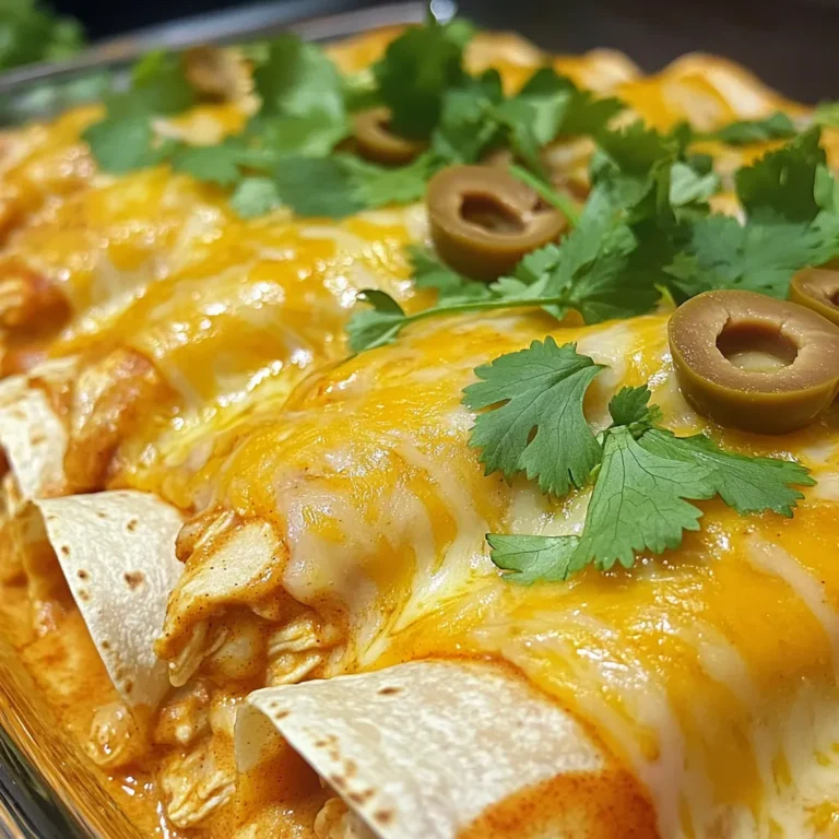 Für diese leckeren Enchiladas braucht man einige Hauptzutaten. Hier sind sie: - 2 Tassen gekochtes Hühnchen, zerrupft - 1 Dose (10 oz) Hühnercremesuppe - 1 Tasse saure Sahne - 1 Tasse geriebener Käse (Cheddar oder Monterey Jack) - 1 Dose (4 oz) gewürfelte grüne Chilis - 8 Tortillas aus Mais Diese Zutaten sind die Basis für den cremigen, herzhaften Geschmack der Enchiladas. Die Gewürze machen das Gericht besonders. Hier sind die wichtigen Gewürze: - 1 Teelöffel Knoblauchpulver - 1 Teelöffel Zwiebelpulver - 1 Teelöffel Kreuzkümmel - Salz und Pfeffer nach Geschmack Diese Gewürze bringen viel Geschmack in die Enchiladas. Sie sorgen für die perfekte Balance. Garnierungen machen das Gericht noch besser. Hier sind einige Ideen: - Frischer Koriander zum Garnieren - Geschnittene Oliven zur Garnierung (optional) Diese frischen Zutaten fügen Farbe und Geschmack hinzu. Sie machen die Enchiladas nicht nur lecker, sondern auch schön anzusehen. Zuerst nehmen Sie eine große Rührschüssel. Fügen Sie das zerrupfte Hühnchen hinzu. Dann geben Sie die Hühnercremesuppe und die saure Sahne dazu. Vermischen Sie alles gut. Fügen Sie die gewürfelten grünen Chilis, das Knoblauchpulver, das Zwiebelpulver und den Kreuzkümmel hinzu. Rühren Sie weiter, bis alles gleichmäßig verbunden ist. Geben Sie die Hälfte des geriebenen Käses in die Mischung. Mischen Sie erneut, bis der Käse gut verteilt ist. Jetzt sprühen Sie die Innenseite des Slow Cookers mit Antihaft-Kochspray ein. Das verhindert, dass die Enchiladas festkleben. Legen Sie zwei Tortillas auf den Boden des Slow Cookers. Lassen Sie die Tortillas leicht überlappen. Verteilen Sie die Hälfte der Hühnermischung gleichmäßig über die Tortillas. Schichten Sie zwei weitere Tortillas oben auf die Mischung. Jetzt kommt die restliche Hühnermischung darauf. Schließlich legen Sie die letzten zwei Tortillas oben auf. Streuen Sie den verbleibenden Käse gleichmäßig darüber. Decken Sie den Slow Cooker ab. Kochen Sie die Enchiladas auf niedriger Stufe für 3 bis 4 Stunden. Alternativ können Sie sie auf hoher Stufe für 1,5 bis 2 Stunden kochen. Achten Sie darauf, dass der Käse geschmolzen ist und alles gut durchwärmt ist. Nach der Garzeit nehmen Sie vorsichtig den Deckel ab. Lassen Sie die Enchiladas einige Minuten ruhen. Garnieren Sie vor dem Servieren mit frischem Koriander und, wenn gewünscht, geschnittenen Oliven. Um die besten cremigen Hühner-Enchiladas zu machen, gibt es einige wichtige Tipps. Achte darauf, dass das Hühnchen gut zerrupft ist. Das hilft, die Mischung gleichmäßig zu verteilen. Verwende frische Zutaten. Frischer Koriander macht einen großen Unterschied im Geschmack. Sprühe den Slow Cooker gut mit Antihaft-Kochspray ein. So bleibt nichts kleben. Ein häufiger Fehler ist, die Tortillas nicht gut zu schichten. Wenn du sie übereinander legst, kann die Füllung auslaufen. Ein weiterer Fehler ist, die Garzeit nicht zu beachten. Überprüfe den Käse, um sicherzustellen, dass er schön geschmolzen ist. Lass die Enchiladas nach dem Kochen etwas ruhen. So können die Aromen besser ziehen. Du kannst die Gewürze leicht anpassen. Wenn du mehr Schärfe magst, füge etwas Chili-Pulver hinzu. Für einen milderen Geschmack, nimm weniger Knoblauchpulver. Experimentiere auch mit verschiedenen Käsesorten. Gouda oder Mozzarella können tolle Alternativen sein. Du kannst sogar Gemüse hinzufügen, wie Paprika oder Zucchini. {{image_4}} Wenn Sie eine vegetarische Version der Enchiladas wollen, ersetzen Sie das Hühnchen. Sie können schwarze Bohnen, Zucchini oder Spinat verwenden. Diese Zutaten passen gut zur cremigen Mischung. Fügen Sie mehr Gemüse hinzu, um den Geschmack zu verbessern. Sie erhalten eine farbenfrohe und leckere Mahlzeit. Für glutenfreie Enchiladas verwenden Sie glutenfreie Tortillas. Achten Sie darauf, dass alle anderen Zutaten auch glutenfrei sind. Viele Marken bieten glutenfreie Hühnercremesuppe an. So bleibt der Geschmack voll erhalten, auch ohne Gluten. Käse ist der Star dieser Enchiladas. Probieren Sie verschiedene Sorten aus. Feta, Gouda oder Pepper Jack können tolle Aromen hinzufügen. Wenn Sie etwas Schärfe mögen, ist Pepper Jack eine gute Wahl. Jedes Mal, wenn Sie den Käse wechseln, verändert sich der Geschmack. So bleibt das Rezept spannend und neu. Um die Enchiladas frisch zu halten, lege sie in einen luftdichten Behälter. So bleiben sie bis zu drei Tage gut. Achte darauf, dass die Enchiladas vollständig abgekühlt sind, bevor du sie in den Kühlschrank stellst. Wenn du sie mit frischem Koriander oder Oliven garniert hast, entferne diese vor dem Lagern. So bleibt der Geschmack frisch. Du kannst die Enchiladas auch einfrieren. Am besten schichtest du sie in einen gefriergeeigneten Behälter oder wickelst sie in Folie ein. So bleiben sie bis zu drei Monate haltbar. Achte darauf, die Enchiladas gut zu verpacken, damit keine Frostschäden entstehen. Wenn du bereit bist, sie zu essen, lasse sie im Kühlschrank über Nacht auftauen. Um die Enchiladas wieder zu erwärmen, gibt es verschiedene Methoden. Du kannst sie in der Mikrowelle für 2-3 Minuten erhitzen. Achte darauf, sie dabei abzudecken, damit sie nicht austrocknen. Eine andere Option ist der Ofen. Heize ihn auf 180 Grad vor und erwärme die Enchiladas für 15-20 Minuten. So bleiben sie schön weich und der Käse schmilzt perfekt. Die Zubereitung der Enchiladas dauert nur 15 Minuten. Die Kochzeit hängt von der Temperatur ab. Im Slow Cooker dauert es 3 bis 4 Stunden auf niedriger Stufe. Auf hoher Stufe sind es 1,5 bis 2 Stunden. Die genaue Zeit hängt von deinem Slow Cooker ab. Anstelle von Hühnercremesuppe kannst du einige Alternativen nutzen. Eine Option ist die Verwendung von hausgemachter cremiger Hühnermischung. Mische einfach Hühnerbrühe mit etwas Sahne und Mehl. Eine andere Möglichkeit ist, eine vegane oder glutenfreie Cremesuppe zu wählen. So passt es besser zu deinen Bedürfnissen. Ja, du kannst das Rezept auch im Ofen zubereiten. Bereite die Hühnermischung wie beschrieben vor. Schichte die Enchiladas in eine Auflaufform. Backe sie dann bei 180 Grad Celsius für etwa 25 bis 30 Minuten. Achte darauf, dass der Käse geschmolzen und leicht goldbraun ist. Diese Anleitung zu cremigen Hühner-Enchiladas bietet vielseitige Optionen und einfache Schritte. Wir haben die Hauptzutaten, Gewürze und Tipps für das perfekte Gericht besprochen. Du lernst auch, wie man Enchiladas im Slow Cooker zubereitet und Fehler vermeidet. Denke daran, dass du die Rezepte anpassen kannst, um eigene Variationen zu schaffen. Einmal zubereitet, bleiben die Enchiladas frisch und lecker, egal ob im Kühlschrank oder eingefroren. Viel Freude beim Kochen und Experimentieren!
