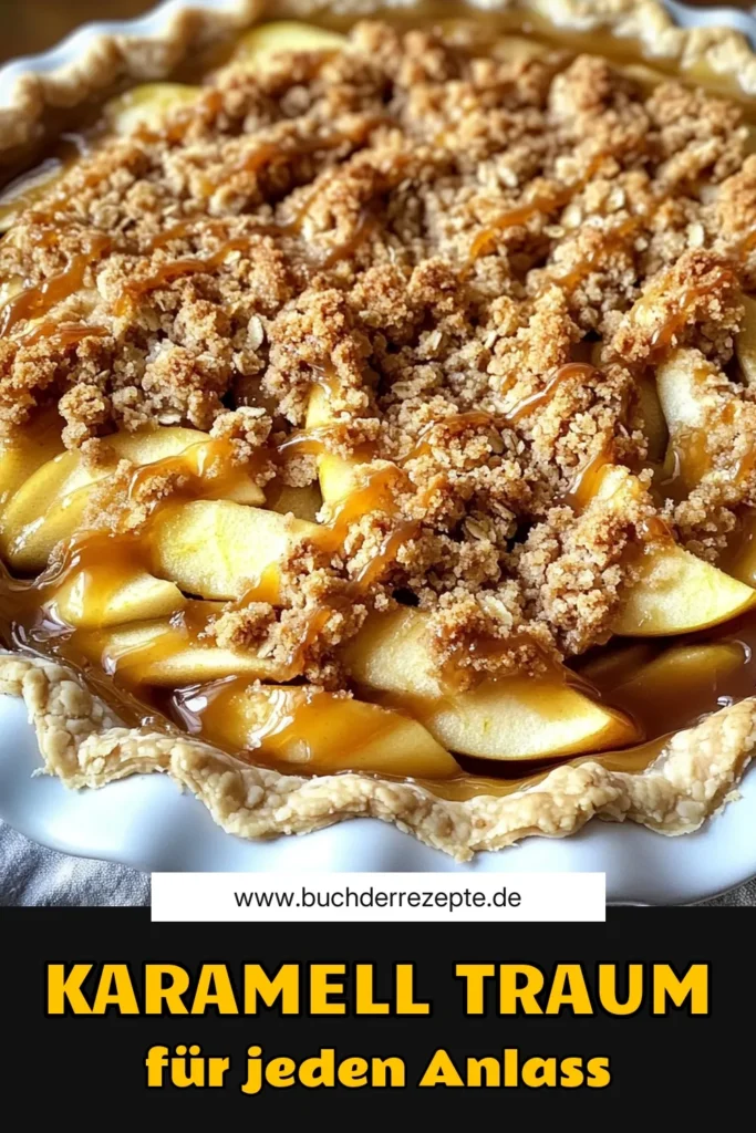 Entdecke das perfekte Rezept für eine Karamell-Apfel-Crumble-Torte, die jede Gaumenfreude versüßt! Mit saftigen Äpfeln, frischem Karamell und knusprigem Topping bringt diese Torte Wärme und Freude auf deinen Tisch. Perfekt für besondere Anlässe oder einfach so. Klicke jetzt, um das Rezept nachzukochen und deine Familie zu begeistern! #KaramellApfelCrumbleTorte #Backen #Dessert #Apfelrezepte