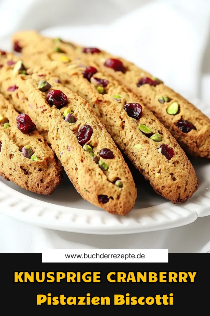 Backen Sie die perfekten Bäckerei-Style Cranberry-Pistazien-Biscotti mit diesem einfachen Rezept! Diese knusprigen Leckereien sind vollgepackt mit Aromen und ideal zum Teilen oder Genießen beim Kaffee. Folgen Sie den einfachen Schritten und bringen Sie eine süße Note in Ihre Küche. Klicken Sie jetzt, um die Rezepte zu entdecken und Ihre Backkünste zu verfeinern! #Biscotti #Backen #Bäckerei #CranberryPistazien
