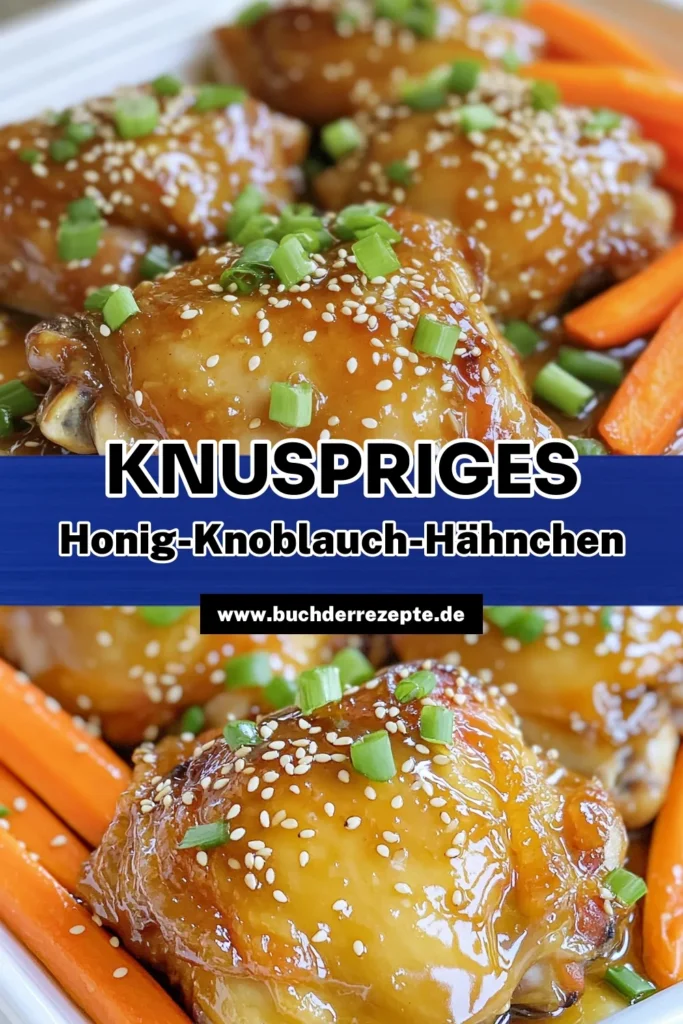 Entdecke das köstliche Rezept für Honig-Knoblauch-Hähnchen mit Karotten! Dieses einfache und schnelle Gericht kombiniert zartes Hähnchen mit süßer Honigsauce und knackigen Karotten. Ideal für ein schmackhaftes Familienessen! Lass dich von der Mischung aus Ingwer und Knoblauch begeistern und genieße ein unvergessliches Geschmackserlebnis. Klicke jetzt, um die vollständige Anleitung zu erhalten! #Hähnchenrezepte #SchnelleKüche #Familienessen #HonigKnoblauch