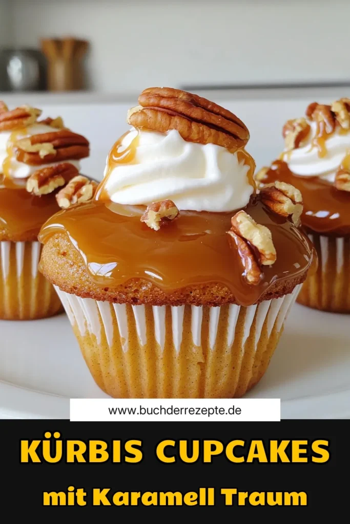 Tauche ein in den herbstlichen Genuss mit unseren Kürbisgewürz-Cupcakes mit Karamell! Diese saftigen Cupcakes sind einfach zuzubereiten und perfekt für jede Festlichkeit. Mit warmen Gewürzen, Kürbispüree und einem köstlichen Karamell-Topping werden sie zum Highlight jeden Buffets. Entdecke das Rezept und lass dich inspirieren, deine eigenen leckereren Herbstleckereien zu kreieren! Klicke jetzt und probiere es aus! #Kürbisgewürz #Cupcakes #Herbstrezepte #Dessertideen