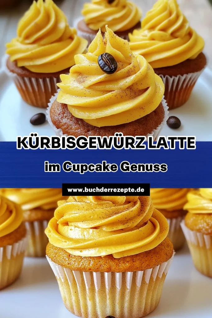 Entdecke das perfekte Rezept für Kürbisgewürz-Latte-Cupcakes! Diese köstlichen Muffins mit einer zarten Kürbisgewürz-Buttercreme sind ideal für die Herbstzeit. In nur 20 Minuten Vorbereitungszeit kannst du diese fluffigen Leckerbissen zaubern, die jeden Kaffeeklatsch verzaubern. Lass dir diese süße Erdnuss nicht entgehen und klicke jetzt für die vollständigen Anweisungen! #KürbisgewürzLatte #Cupcakes #Herbstrezepte #BackenLiebe