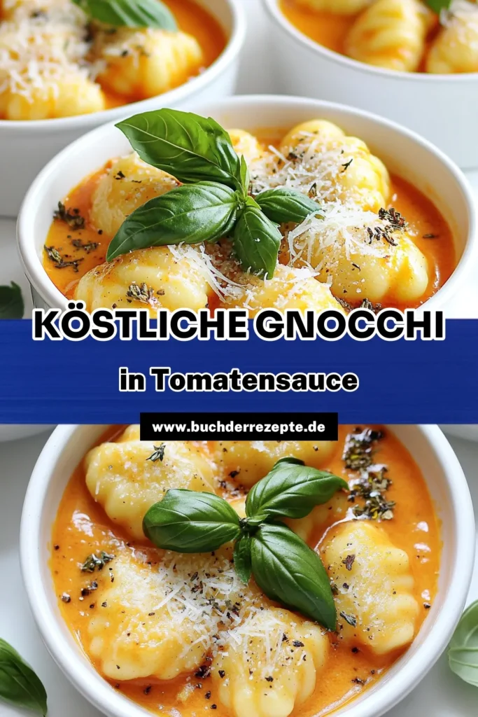 Kreiere eine köstliche Mahlzeit mit diesen cremigen Tomaten-Parmesan-Gnocchi! Dieses einfache Rezept ist perfekt für ein schnelles Abendessen und benötigt nur 25 Minuten. Mit zarten Gnocchi, reichhaltiger Tomatensauce und geschmolzenem Parmesan ist es ein wahres Geschmackserlebnis. Klicke hier, um das volle Rezept zu entdecken und deine Familie zu beeindrucken! #Gnocchi #Tomatenrezept #PastaLover #SchnelleRezepte