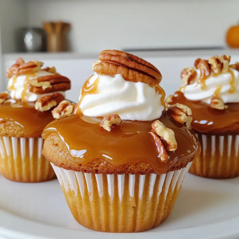 Um die perfekten Kürbisgewürz-Cupcakes zu machen, brauchst du: - 1 ½ Tassen Weizenmehl - 1 Teelöffel Backpulver - 1 Teelöffel Natron - 1 Teelöffel gemahlener Zimt - ½ Teelöffel gemahlener Ingwer - ½ Teelöffel gemahlene Muskatnuss - ¼ Teelöffel gemahlene Nelken - ½ Teelöffel Salz - ½ Tasse Pflanzenöl - 1 Tasse hellbrauner Zucker, gepackt - 2 große Eier - 1 Tasse Kürbispüree aus der Dose - 1 Teelöffel Vanilleextrakt - ½ Tasse gehackte Pekannüsse (optional) - Karamellsauce (zum Drizzeln) - Schlagsahne (zum Garnieren, optional) Du kannst die Pekannüsse weglassen, wenn du einen nussfreien Cupcake möchtest. Möchtest du die Cupcakes süßer? Dann füge mehr braunen Zucker hinzu. Für eine glutenfreie Version nimmst du einfach ein glutenfreies Mehl. Wähle frisches Kürbispüree für den besten Geschmack. Achte darauf, dass die Gewürze frisch sind. Alte Gewürze verlieren ihr Aroma. Nimm hochwertigen braunen Zucker für extra Feuchtigkeit. Verwende reines Vanilleextrakt für den besten Geschmack. Wenn du Pekannüsse magst, achte darauf, dass sie knackig und frisch sind. Zuerst heize deinen Ofen auf 175°C vor. Nimm ein 12-er Muffinblech und lege es mit Papier-Cupcake-Förmchen aus. So bleiben die Cupcakes schön und du hast weniger zu reinigen. Stelle sicher, dass du alle Utensilien bereit hast. Du benötigst eine große Rührschüssel, eine mittlere Schüssel, einen Schneebesen und einen Messbecher. In der mittleren Schüssel vermischst du das Weizenmehl, Backpulver, Natron, Zimt, Ingwer, Muskatnuss, Nelken und das Salz. Rühre alles gut durch und stelle die Mischung beiseite. In der großen Rührschüssel vermengst du das Pflanzenöl und den braunen Zucker. Rühre so lange, bis die Mischung gleichmäßig aussieht. Jetzt füge die Eier, das Kürbispüree und den Vanilleextrakt hinzu. Rühre alles zusammen, bis eine glatte Masse entsteht. Jetzt kommt der spannende Teil! Gib die trockenen Zutaten nach und nach in die feuchten Zutaten. Rühre nur so lange, bis alles vermischt ist. Das ist wichtig, damit die Cupcakes luftig bleiben. Wenn du Pekannüsse magst, kannst du diese jetzt vorsichtig unterheben. Verteile den Teig gleichmäßig auf die Cupcake-Förmchen. Fülle jedes Förmchen etwa zu 2/3. Jetzt kommen die Muffins in den vorgeheizten Ofen. Backe sie 18–20 Minuten lang. Wenn ein Zahnstocher sauber herauskommt, sind die Cupcakes fertig. Lass sie 5 Minuten im Blech abkühlen, bevor du sie auf ein Kuchengitter umsetzt. Dort sollten sie komplett abkühlen. Für die Karamellsauce kannst du eine fertige Kaufversion verwenden oder selbst machen. Um sie selbst zu machen, schmelze Zucker in einem Topf bei mittlerer Hitze. Rühre nicht, bis der Zucker flüssig wird. Dann füge etwas Butter und Sahne hinzu. Rühre alles gut durch und lass die Sauce etwas abkühlen. Wenn die Cupcakes kalt sind, träufle die Karamellsauce über die Oberseite. Ein Klecks Schlagsahne oben drauf macht sie perfekt! Um luftige Cupcakes zu backen, gibt es einige einfache Tipps. - Verwende frische Zutaten. Alte Eier oder Mehl können das Ergebnis beeinträchtigen. - Rühre den Teig nur so lange wie nötig. Übermäßiges Rühren macht die Cupcakes dicht. - Fülle die Förmchen nur zu zwei Dritteln. So haben die Cupcakes Platz zum Aufgehen. - Lass die Cupcakes nach dem Backen gut abkühlen. Dies hilft, die Feuchtigkeit zu bewahren. Einige Fehler können das Backen von Cupcakes erschweren. - Zu viel Mehl kann die Cupcakes trocken machen. Messen Sie genau ab. - Zu hohe Backtemperatur kann die Cupcakes verbrennen. Halte dich an die 175°C. - Wenn du Karamellsauce hinzufügst, mache dies erst nach dem Abkühlen. So bleibt die Struktur fest. - Vergiss nicht, die Muffinförmchen leicht einzufetten, wenn du keine Papierförmchen verwendest. Es gibt viele Wege, um diese Cupcakes anzupassen. - Für vegane Cupcakes ersetze die Eier mit Apfelmus oder einer Banane. - Verwende glutenfreies Mehl, um die Cupcakes glutenfrei zu machen. - Statt Pflanzenöl kannst du auch Kokosöl nutzen. Das gibt einen tollen Geschmack! - Achte darauf, dass die Karamellsauce ebenfalls vegan und glutenfrei ist, wenn nötig. {{image_4}} Ich liebe es, mit Toppings zu spielen. Statt nur Karamellsauce, probiere etwas Frischkäse-Frosting. Es passt perfekt zu den Gewürzen. Eine andere tolle Idee ist, die Cupcakes mit gehackten Nüssen zu bestreuen. Diese geben einen schönen Crunch. Du kannst auch eine Füllung aus Marmelade oder ganache hinzufügen. So wird jeder Biss besonders. Die Grundrezepte sind toll, aber du kannst sie leicht ändern. Füge Schokoladenstückchen hinzu, um eine süße Note zu bekommen. Die Kombination aus Kürbis und Schokolade ist himmlisch. Oder mache eine nussige Variante mit Walnüssen oder Pekannüssen. Diese geben den Cupcakes mehr Tiefe und Textur. Im Herbst sind Kürbisgewürze perfekt. Aber du kannst die Gewürze auch anpassen. Für Weihnachten füge Zimt, Muskat und sogar etwas Nelken hinzu. Eine Prise Lebkuchengewürz kann auch gut funktionieren. Das gibt den Cupcakes eine festliche Note. Experimentiere mit den Aromen und finde deine Lieblingsversion! Die Kürbisgewürz-Cupcakes sind am besten frisch. Wenn du sie aufbewahren möchtest, lege sie in einen luftdichten Behälter. Halte die Cupcakes bei Raumtemperatur, wenn du sie innerhalb von zwei Tagen isst. Für längere Lagerung solltest du sie kühlen. Kühle die Cupcakes im Kühlschrank. So bleiben sie frisch und lecker. Die Cupcakes sind bei Raumtemperatur bis zu zwei Tage haltbar. Im Kühlschrank halten sie bis zu einer Woche. Achte auf Anzeichen von Frische. Wenn die Cupcakes trocken oder bröckelig sind, sind sie nicht mehr gut. Auch ein unangenehmer Geruch deutet auf eine schlechte Qualität hin. Wenn du die Cupcakes länger aufbewahren möchtest, friere sie ein. Lass die Cupcakes zuerst vollständig abkühlen. Wickele sie dann in Frischhaltefolie ein. Lege sie in einen gefrierfesten Beutel. So bleiben sie bis zu drei Monate frisch. Um sie zu genießen, nimm sie einfach aus dem Gefrierfach und lasse sie bei Raumtemperatur auftauen. Um die Cupcakes süßer zu machen, füge einfach mehr braunen Zucker hinzu. Du kannst auch etwas Honig oder Ahornsirup verwenden. Diese Süßstoffe geben den Cupcakes einen tollen Geschmack. Ein weiterer guter Weg ist, etwas mehr Karamellsauce oben drauf zu geben. Das macht die Cupcakes extra lecker und süß. Ja, du kannst die Karamellsauce selbst machen! Du brauchst nur Zucker, Butter und Sahne. Erhitze den Zucker in einem Topf, bis er schmilzt. Rühre dann die Butter ein und füge langsam die Sahne hinzu. Lass die Sauce abkühlen, bevor du sie über die Cupcakes gießt. Selbstgemachte Karamellsauce hat einen tollen Geschmack und ist ganz einfach. Die besten Begleiter sind Kaffee oder Tee. Diese Getränke passen gut zu den Gewürzen der Cupcakes. Ein Glas Milch ist auch eine gute Wahl. Du kannst die Cupcakes auch mit einer kleinen Portion Eis servieren. Das macht sie zu einem tollen Dessert für besondere Anlässe. Die Cupcakes halten sich gut in einem luftdichten Behälter. Bei Raumtemperatur sind sie bis zu drei Tage frisch. Im Kühlschrank halten sie sich bis zu einer Woche. Wenn du sie einfrierst, bleiben sie bis zu drei Monate lecker. Achte darauf, sie gut einzupacken, damit sie nicht austrocknen. In diesem Blogpost haben wir die besten Zutaten, die Zubereitung, Tipps und Variationen für leckere Cupcakes besprochen. Ich habe wichtige Hinweise zur Auswahl der Zutaten gegeben, die Schritte für die Zubereitung erläutert, und nützliche Tipps für luftige Cupcakes geteilt. Denken Sie daran, dass frische Zutaten den besten Geschmack bringen. Experimentieren Sie mit Variationen und passen Sie die Rezepte an. Gute Lagerung hilft, die Cupcakes frisch zu halten. Genießen Sie Ihre Backabenteuer mit neuen Ideen und viel Freude!