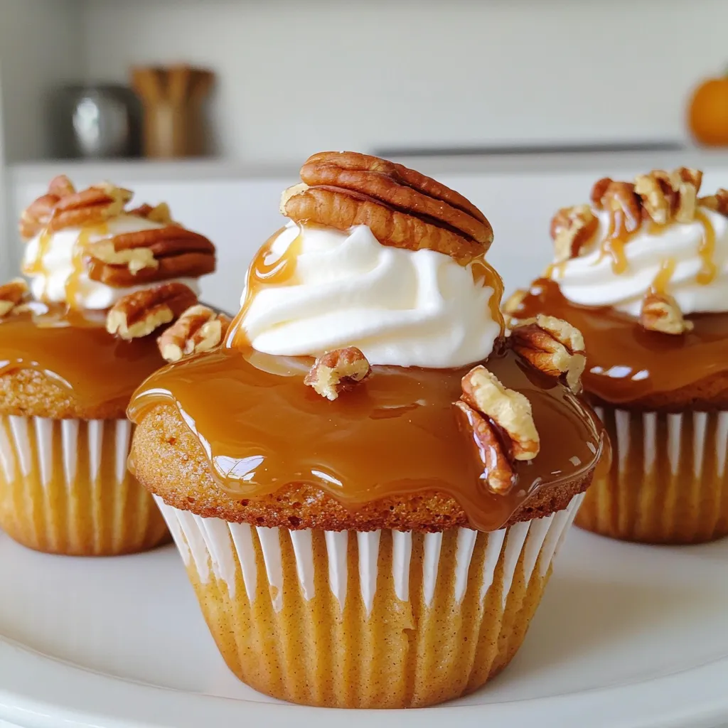 Um die perfekten Kürbisgewürz-Cupcakes zu machen, brauchst du: - 1 ½ Tassen Weizenmehl - 1 Teelöffel Backpulver - 1 Teelöffel Natron - 1 Teelöffel gemahlener Zimt - ½ Teelöffel gemahlener Ingwer - ½ Teelöffel gemahlene Muskatnuss - ¼ Teelöffel gemahlene Nelken - ½ Teelöffel Salz - ½ Tasse Pflanzenöl - 1 Tasse hellbrauner Zucker, gepackt - 2 große Eier - 1 Tasse Kürbispüree aus der Dose - 1 Teelöffel Vanilleextrakt - ½ Tasse gehackte Pekannüsse (optional) - Karamellsauce (zum Drizzeln) - Schlagsahne (zum Garnieren, optional) Du kannst die Pekannüsse weglassen, wenn du einen nussfreien Cupcake möchtest. Möchtest du die Cupcakes süßer? Dann füge mehr braunen Zucker hinzu. Für eine glutenfreie Version nimmst du einfach ein glutenfreies Mehl. Wähle frisches Kürbispüree für den besten Geschmack. Achte darauf, dass die Gewürze frisch sind. Alte Gewürze verlieren ihr Aroma. Nimm hochwertigen braunen Zucker für extra Feuchtigkeit. Verwende reines Vanilleextrakt für den besten Geschmack. Wenn du Pekannüsse magst, achte darauf, dass sie knackig und frisch sind. Zuerst heize deinen Ofen auf 175°C vor. Nimm ein 12-er Muffinblech und lege es mit Papier-Cupcake-Förmchen aus. So bleiben die Cupcakes schön und du hast weniger zu reinigen. Stelle sicher, dass du alle Utensilien bereit hast. Du benötigst eine große Rührschüssel, eine mittlere Schüssel, einen Schneebesen und einen Messbecher. In der mittleren Schüssel vermischst du das Weizenmehl, Backpulver, Natron, Zimt, Ingwer, Muskatnuss, Nelken und das Salz. Rühre alles gut durch und stelle die Mischung beiseite. In der großen Rührschüssel vermengst du das Pflanzenöl und den braunen Zucker. Rühre so lange, bis die Mischung gleichmäßig aussieht. Jetzt füge die Eier, das Kürbispüree und den Vanilleextrakt hinzu. Rühre alles zusammen, bis eine glatte Masse entsteht. Jetzt kommt der spannende Teil! Gib die trockenen Zutaten nach und nach in die feuchten Zutaten. Rühre nur so lange, bis alles vermischt ist. Das ist wichtig, damit die Cupcakes luftig bleiben. Wenn du Pekannüsse magst, kannst du diese jetzt vorsichtig unterheben. Verteile den Teig gleichmäßig auf die Cupcake-Förmchen. Fülle jedes Förmchen etwa zu 2/3. Jetzt kommen die Muffins in den vorgeheizten Ofen. Backe sie 18–20 Minuten lang. Wenn ein Zahnstocher sauber herauskommt, sind die Cupcakes fertig. Lass sie 5 Minuten im Blech abkühlen, bevor du sie auf ein Kuchengitter umsetzt. Dort sollten sie komplett abkühlen. Für die Karamellsauce kannst du eine fertige Kaufversion verwenden oder selbst machen. Um sie selbst zu machen, schmelze Zucker in einem Topf bei mittlerer Hitze. Rühre nicht, bis der Zucker flüssig wird. Dann füge etwas Butter und Sahne hinzu. Rühre alles gut durch und lass die Sauce etwas abkühlen. Wenn die Cupcakes kalt sind, träufle die Karamellsauce über die Oberseite. Ein Klecks Schlagsahne oben drauf macht sie perfekt! Um luftige Cupcakes zu backen, gibt es einige einfache Tipps. - Verwende frische Zutaten. Alte Eier oder Mehl können das Ergebnis beeinträchtigen. - Rühre den Teig nur so lange wie nötig. Übermäßiges Rühren macht die Cupcakes dicht. - Fülle die Förmchen nur zu zwei Dritteln. So haben die Cupcakes Platz zum Aufgehen. - Lass die Cupcakes nach dem Backen gut abkühlen. Dies hilft, die Feuchtigkeit zu bewahren. Einige Fehler können das Backen von Cupcakes erschweren. - Zu viel Mehl kann die Cupcakes trocken machen. Messen Sie genau ab. - Zu hohe Backtemperatur kann die Cupcakes verbrennen. Halte dich an die 175°C. - Wenn du Karamellsauce hinzufügst, mache dies erst nach dem Abkühlen. So bleibt die Struktur fest. - Vergiss nicht, die Muffinförmchen leicht einzufetten, wenn du keine Papierförmchen verwendest. Es gibt viele Wege, um diese Cupcakes anzupassen. - Für vegane Cupcakes ersetze die Eier mit Apfelmus oder einer Banane. - Verwende glutenfreies Mehl, um die Cupcakes glutenfrei zu machen. - Statt Pflanzenöl kannst du auch Kokosöl nutzen. Das gibt einen tollen Geschmack! - Achte darauf, dass die Karamellsauce ebenfalls vegan und glutenfrei ist, wenn nötig. {{image_4}} Ich liebe es, mit Toppings zu spielen. Statt nur Karamellsauce, probiere etwas Frischkäse-Frosting. Es passt perfekt zu den Gewürzen. Eine andere tolle Idee ist, die Cupcakes mit gehackten Nüssen zu bestreuen. Diese geben einen schönen Crunch. Du kannst auch eine Füllung aus Marmelade oder ganache hinzufügen. So wird jeder Biss besonders. Die Grundrezepte sind toll, aber du kannst sie leicht ändern. Füge Schokoladenstückchen hinzu, um eine süße Note zu bekommen. Die Kombination aus Kürbis und Schokolade ist himmlisch. Oder mache eine nussige Variante mit Walnüssen oder Pekannüssen. Diese geben den Cupcakes mehr Tiefe und Textur. Im Herbst sind Kürbisgewürze perfekt. Aber du kannst die Gewürze auch anpassen. Für Weihnachten füge Zimt, Muskat und sogar etwas Nelken hinzu. Eine Prise Lebkuchengewürz kann auch gut funktionieren. Das gibt den Cupcakes eine festliche Note. Experimentiere mit den Aromen und finde deine Lieblingsversion! Die Kürbisgewürz-Cupcakes sind am besten frisch. Wenn du sie aufbewahren möchtest, lege sie in einen luftdichten Behälter. Halte die Cupcakes bei Raumtemperatur, wenn du sie innerhalb von zwei Tagen isst. Für längere Lagerung solltest du sie kühlen. Kühle die Cupcakes im Kühlschrank. So bleiben sie frisch und lecker. Die Cupcakes sind bei Raumtemperatur bis zu zwei Tage haltbar. Im Kühlschrank halten sie bis zu einer Woche. Achte auf Anzeichen von Frische. Wenn die Cupcakes trocken oder bröckelig sind, sind sie nicht mehr gut. Auch ein unangenehmer Geruch deutet auf eine schlechte Qualität hin. Wenn du die Cupcakes länger aufbewahren möchtest, friere sie ein. Lass die Cupcakes zuerst vollständig abkühlen. Wickele sie dann in Frischhaltefolie ein. Lege sie in einen gefrierfesten Beutel. So bleiben sie bis zu drei Monate frisch. Um sie zu genießen, nimm sie einfach aus dem Gefrierfach und lasse sie bei Raumtemperatur auftauen. Um die Cupcakes süßer zu machen, füge einfach mehr braunen Zucker hinzu. Du kannst auch etwas Honig oder Ahornsirup verwenden. Diese Süßstoffe geben den Cupcakes einen tollen Geschmack. Ein weiterer guter Weg ist, etwas mehr Karamellsauce oben drauf zu geben. Das macht die Cupcakes extra lecker und süß. Ja, du kannst die Karamellsauce selbst machen! Du brauchst nur Zucker, Butter und Sahne. Erhitze den Zucker in einem Topf, bis er schmilzt. Rühre dann die Butter ein und füge langsam die Sahne hinzu. Lass die Sauce abkühlen, bevor du sie über die Cupcakes gießt. Selbstgemachte Karamellsauce hat einen tollen Geschmack und ist ganz einfach. Die besten Begleiter sind Kaffee oder Tee. Diese Getränke passen gut zu den Gewürzen der Cupcakes. Ein Glas Milch ist auch eine gute Wahl. Du kannst die Cupcakes auch mit einer kleinen Portion Eis servieren. Das macht sie zu einem tollen Dessert für besondere Anlässe. Die Cupcakes halten sich gut in einem luftdichten Behälter. Bei Raumtemperatur sind sie bis zu drei Tage frisch. Im Kühlschrank halten sie sich bis zu einer Woche. Wenn du sie einfrierst, bleiben sie bis zu drei Monate lecker. Achte darauf, sie gut einzupacken, damit sie nicht austrocknen. In diesem Blogpost haben wir die besten Zutaten, die Zubereitung, Tipps und Variationen für leckere Cupcakes besprochen. Ich habe wichtige Hinweise zur Auswahl der Zutaten gegeben, die Schritte für die Zubereitung erläutert, und nützliche Tipps für luftige Cupcakes geteilt. Denken Sie daran, dass frische Zutaten den besten Geschmack bringen. Experimentieren Sie mit Variationen und passen Sie die Rezepte an. Gute Lagerung hilft, die Cupcakes frisch zu halten. Genießen Sie Ihre Backabenteuer mit neuen Ideen und viel Freude!