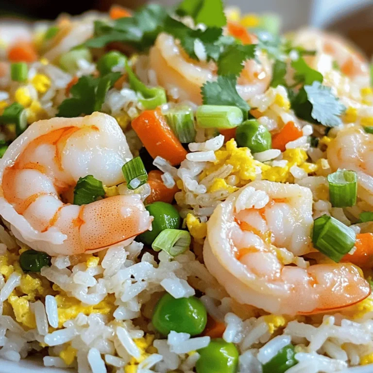 - 2 Tassen gekochter Jasminreis (vorzugsweise kalt) - 450 g Garnelen, geschält und entdarmt - 4 Esslöffel ungesalzene Butter Die Hauptzutaten sind einfach zu finden. Gekochter Jasminreis ist leicht und duftend. Er gibt dem Gericht eine tolle Basis. Garnelen sind zart und voller Geschmack. Sie kochen schnell und machen das Essen besonders. Ungesalzene Butter sorgt für einen reichen, cremigen Geschmack. Diese Zutaten machen das Gericht lecker und sättigend. - 1 Tasse gemischtes Gemüse (Erbsen, Karotten, Mais) - 3 Knoblauchzehen, fein gehackt - 3 Esslöffel Sojasauce - 1 Teelöffel Sesamöl Gemüse bringt Farbe und Nährstoffe ins Gericht. Das gemischte Gemüse ist eine einfache Wahl. Knoblauch und Zwiebeln fügen einen starken, aromatischen Geschmack hinzu. Sojasauce bringt eine salzige Note, während Sesamöl einen nussigen Geschmack gibt. Diese Gewürze verbinden sich gut mit den anderen Zutaten. - 2 Frühlingszwiebeln, in Ringe geschnitten - Frischer Koriander (optional) - Salz und schwarzer Pfeffer nach Geschmack Frühlingszwiebeln bringen Frische und Crunch. Sie sind eine tolle Garnitur. Frischer Koriander fügt ein tolles Aroma hinzu, ist aber optional. Salz und Pfeffer helfen, den Geschmack zu verstärken. Diese kleinen Extras machen das Gericht perfekt. - Garnelen vorbereiten: Beginne mit 450 g Garnelen. Diese sollten geschält und entdarmt sein. Das macht sie zart und lecker. Spüle sie unter kaltem Wasser ab und tupfe sie mit einem Küchentuch trocken. - Reis und Gemüse bereitstellen: Nutze 2 Tassen gekochten Jasminreis. Am besten ist kalter Reis. Das macht den Reis locker. Bereite auch 1 Tasse gemischtes Gemüse vor. Du kannst Erbsen, Karotten und Mais verwenden. - Knoblauch anbraten: Erhitze 2 Esslöffel ungesalzene Butter in einer großen Pfanne. Füge 3 fein gehackte Knoblauchzehen hinzu. Brate den Knoblauch 1 Minute lang an. Achte darauf, dass er nicht verbrennt. - Garnelen kochen: Gib die Garnelen in die Pfanne. Brate sie 2–3 Minuten, bis sie rosa und blickdicht sind. Würze sie mit Salz und Pfeffer. Nimm die Garnelen dann aus der Pfanne und stelle sie beiseite. - Eier rühren: In der gleichen Pfanne kommen 2 große verquirlte Eier. Rühre sie, bis sie gar sind. Schiebe sie dann an den Rand der Pfanne. Füge die restlichen 2 Esslöffel Butter hinzu. - Gemüse und Reis anbraten: Jetzt kommt das gemischte Gemüse und der kalte Reis dazu. Brate alles 5 Minuten lang an. Breche eventuell Klumpen im Reis auf, damit alles gut vermischt ist. - Sojasauce und Sesamöl hinzufügen: Gib die Garnelen zurück in die Pfanne. Füge 3 Esslöffel Sojasauce und 1 Teelöffel Sesamöl hinzu. Rühre alles gut durch und koche es weitere 2–3 Minuten, bis alles heiß ist. Um die Garnelen richtig zu dünstet, erhitze die Pfanne gut. Füge die Garnelen in einer Schicht hinzu. Brate sie etwa 2-3 Minuten. Sie sollten rosa und blickdicht sein. Achte darauf, sie nicht zu lange zu garen. Übergaren macht sie zäh und trocken. Verwende kalten Reis für dieses Gericht. Kalter Reis bleibt locker und klumpt nicht. Wenn du Reisklumpen hast, lockere sie mit einer Gabel auf. Drücke leicht, um die Klumpen zu brechen. So wird der Reis gleichmäßig heiß und gut gemischt. Um den Geschmack zu verfeinern, kannst du zusätzliche Gewürze hinzufügen. Ein bisschen Ingwer oder Chili kann lecker sein. Du kannst auch mehr Gemüse verwenden. Paprika, Brokkoli oder Zucchini passen gut. Sie bringen Farbe und Nährstoffe in dein Gericht. {{image_4}} Für eine vegetarische oder vegane Version kannst du die Garnelen weglassen. Ersetze sie durch Tofu oder Tempeh. Diese Optionen sind proteinreich und nehmen gut die Aromen auf. Du kannst auch Kichererbsen verwenden. Sie geben einen schönen Biss und passen gut zum Reis. Du kannst verschiedene Proteinquellen nutzen. Zum Beispiel Hähnchen oder Rindfleisch. Diese sollten in kleine Stücke geschnitten werden. Brate sie vor dem Knoblauch an, damit sie gut garen. Um mehr Geschmack zu bringen, füge weitere Gemüsesorten hinzu. Paprika, Brokkoli oder Zucchini sind tolle Optionen. Sie geben Farbe und Nährstoffe. Füge das Gemüse in der gleichen Zeit wie die Erbsen hinzu, damit es knackig bleibt. Nüsse wie Cashewkerne oder Mandeln können das Gericht bereichern. Röste sie leicht in der Pfanne, bevor du sie hinzufügst. Frische Kräuter wie Basilikum oder Petersilie machen das Gericht lebendig. Streue sie am Ende über den Reis. Du kannst asiatische Aromen integrieren. Füge Ingwer oder Chili hinzu, um mehr Wärme zu erzeugen. Ein Spritzer Limettensaft bringt Frische und Tiefe. Für ein Tex-Mex inspiriertes Rezept kannst du Taco-Gewürz verwenden. Ersetze die Sojasauce durch Salsa. Füge schwarze Bohnen und Mais hinzu. Das gibt dem Gericht einen neuen Twist. Um Ihr Minute Garlic Butter Shrimp Fried Rice frisch zu halten, lagern Sie es in einem luftdichten Behälter. Stellen Sie sicher, dass der Reis vollständig abgekühlt ist, bevor Sie ihn in den Kühlschrank legen. So vermeiden Sie eine feuchte Umgebung, die Bakterien anlockt. Im Kühlschrank bleibt das Gericht bis zu drei Tage haltbar. Wenn Sie die Reste länger aufbewahren möchten, frieren Sie das Gericht ein. Teilen Sie es in Portionen auf, damit Sie nur die Menge auftauen, die Sie benötigen. Verwenden Sie gefriergeeignete Behälter oder Beutel, um Platz zu sparen. So bleibt das Gericht bis zu drei Monate frisch. Wie lange bleibt es frisch? Im Kühlschrank können Sie die Reste bis zu drei Tage genießen. Wenn Sie das Gericht richtig lagern, bleibt der Geschmack erhalten. Achten Sie auf Anzeichen von Verderb. Wenn der Reis einen unangenehmen Geruch hat oder schleimig wirkt, ist es Zeit, ihn wegzuwerfen. Auch Veränderungen in der Farbe sind oft ein Hinweis darauf, dass das Essen nicht mehr gut ist. Um die Reste aufzuwärmen, gibt es einfache Methoden. Die beste Methode ist, das Gericht in einer Pfanne bei mittlerer Hitze zu erhitzen. Fügen Sie ein wenig Wasser oder Brühe hinzu, um den Reis feucht zu halten. Dies hilft, Austrocknung zu vermeiden. Eine andere Möglichkeit ist die Mikrowelle. Decken Sie das Gericht mit einem feuchten Papiertuch ab, um den Dampf zu halten. So bleibt Ihr Fried Rice saftig und schmackhaft. Vermeiden Sie es, das Gericht zu lange zu erhitzen, um eine Überhitzung zu verhindern. Die Zubereitungszeit für Minute Garlic Butter Shrimp Fried Rice beträgt insgesamt 20 Minuten. Die Vorbereitungszeit ist 10 Minuten. In dieser Zeit schnibbelst du das Gemüse und bereitest die Garnelen vor. Die Kochzeit dauert nur 10 Minuten. Das Gericht ist schnell und einfach, perfekt für einen stressfreien Abend. Ja, du kannst gefrorene Garnelen verwenden. Achte darauf, die Garnelen vor dem Kochen aufzutauen. Lege sie in kaltes Wasser für etwa 10 Minuten oder lasse sie über Nacht im Kühlschrank auftauen. Nach dem Auftauen, tupfe sie trocken. So bleibt die Textur gut. Gefrorene Garnelen sind oft günstig und leicht erhältlich. Das Rezept ist nicht glutenfrei, weil die Sojasauce Gluten enthält. Du kannst jedoch glutenfreie Sojasauce verwenden. Diese gibt es in vielen Geschäften. Achte beim Kauf auf das Etikett. Damit bleibt der Geschmack des Gerichts gleich. So kannst du das Gericht genießen, auch wenn du Gluten vermeidest. In diesem Artikel haben wir das Rezept für Garnelen mit Jasminreis Schritt für Schritt durchgearbeitet. Wir haben die wichtigsten Zutaten, Tipps zur Zubereitung und verschiedene Variationen vorgestellt. Besonders wichtig sind die richtigen Garnelen und die Verwendung von kaltem Reis. Mit diesen Tricks bereitest du das Gericht perfekt zu. Denk daran, dass du das Rezept leicht anpassen kannst, je nach Geschmack. Nutze die Aufbewahrungstipps, um Reste frisch zu halten. Das Gericht bietet einfache Optionen für jeden in deiner Familie. Viel Spaß beim Ausprobieren!