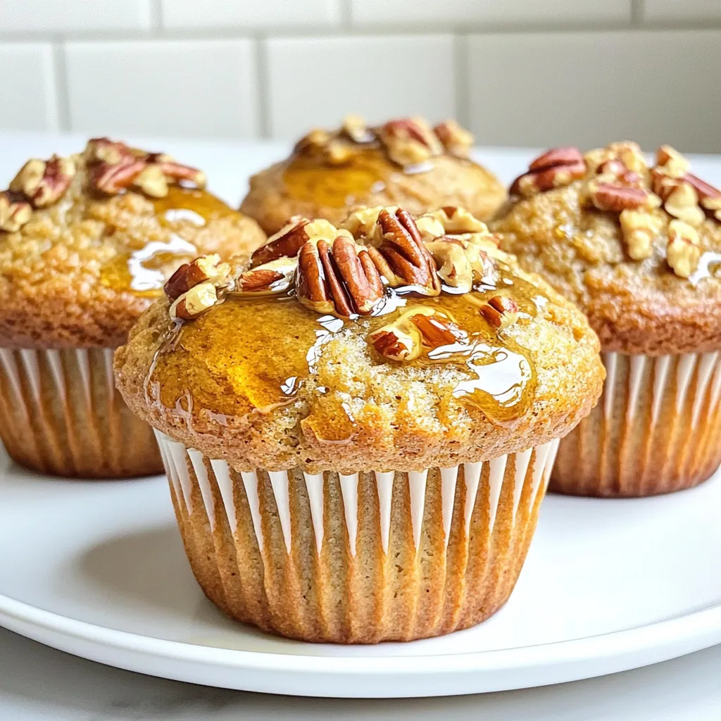 Die Hauptzutaten für die Ahorn-Pekan-Muffins sind einfach und leicht zu finden. Hier ist eine Liste: - 1 ¾ Tassen Weizenmehl - ¾ Tasse brauner Zucker - ½ Tasse Pekannüsse, grob gehackt - ¼ Tasse Ahornsirup - ½ Tasse ungesalzene Butter, geschmolzen - 2 große Eier - 1 Teelöffel Vanilleextrakt - 1 Teelöffel Backpulver - ½ Teelöffel Natron - ½ Teelöffel Salz - ¾ Tasse Milch - Optional: zusätzliche Pekannüsse zum Garnieren Diese Zutaten sorgen für einen perfekten Geschmack und eine tolle Textur. Der Ahornsirup gibt den Muffins eine süße Note, während die Pekannüsse einen knusprigen Biss hinzufügen. Wenn du keine bestimmten Zutaten hast, gibt es Alternativen. Hier sind einige Vorschläge: - Weizenmehl: Verwende Dinkelmehl oder eine glutenfreie Mischung. - Brauner Zucker: Weißer Zucker oder Honig können auch verwendet werden. - Pekannüsse: Mandeln oder Walnüsse sind gute Optionen. - Milch: Pflanzliche Milch wie Mandel- oder Hafermilch funktioniert gut. - Butter: Kokosöl oder Margarine sind gute Ersatzstoffe. Diese Alternativen können den Muffins einen anderen Geschmack geben, sind aber ebenfalls lecker. Frische Zutaten sind der Schlüssel zu tollen Muffins. Achte auf Folgendes: - Kaufe Nüsse in kleinen Mengen, um die Frische zu garantieren. - Achte auf das Haltbarkeitsdatum des Mehls. - Wähle frische Eier, die nicht beschädigt sind. - Verwende echten Ahornsirup, nicht Sirup mit Zuckerersatz. Frische Zutaten machen einen großen Unterschied im Geschmack und in der Textur deiner Muffins. Heize deinen Ofen auf 175°C vor. Bereite eine Muffinform vor. Du kannst Papierförmchen verwenden oder die Form leicht mit Sprühöl einfetten. So kleben die Muffins nicht fest. Nimm eine große Rührschüssel. Vermische hier das Weizenmehl, den braunen Zucker, das Backpulver, das Natron und das Salz. Mische alles gut durch. Diese Basis gibt deinen Muffins die richtige Textur. In einer separaten Schüssel gib die geschmolzene Butter, die Eier, die Milch, den Ahornsirup und den Vanilleextrakt. Rühre alles gut zusammen, bis die Mischung glatt ist. Diese feuchten Zutaten bringen Geschmack und Feuchtigkeit. Gieße die feuchten Zutaten in die Schüssel mit den trockenen Zutaten. Mische alles vorsichtig mit einem Teigschaber. Rühre nicht zu lange, sonst werden die Muffins zäh. Hebe nun die grob gehackten Pekannüsse unter den Teig. Halte einige Pekannüsse für die Garnierung zurück. Verteile den Muffinteig gleichmäßig auf die vorbereiteten Förmchen. Fülle jedes Förmchen zu etwa ¾. So haben die Muffins genug Platz zum Aufgehen. Wenn du magst, streue die zurückbehaltenen Pekannüsse oben drauf. Backe die Muffins im vorgeheizten Ofen für 18 bis 20 Minuten. Sie sind fertig, wenn ein Zahnstocher sauber herauskommt. Lass die Muffins etwa 5 Minuten in der Form abkühlen. Übertrage sie dann auf ein Kuchengitter. So können sie vollständig abkühlen. Um die besten Muffins zu backen, ist es wichtig, die Zutaten gut zu mischen. Beginnen Sie mit den trockenen Zutaten. Mischen Sie das Weizenmehl und das Backpulver gründlich. Dies sorgt für eine gleichmäßige Verteilung der Zutaten. Wenn Sie die feuchten Zutaten hinzufügen, rühren Sie nur kurz. Übermixen führt zu festen Muffins. Der Teig sollte leicht klumpig sein. Lassen Sie ihn ruhen, damit sich die Aromen entfalten können. Ein häufiger Fehler ist das Übermixen des Teigs. Dies macht die Muffins zäh. Achten Sie darauf, die Zutaten nur so lange zu mischen, bis alles feucht ist. Ein weiterer Fehler ist das falsche Messen der Zutaten. Verwenden Sie eine Küchenwaage für genaues Messen. Wenn Sie die Muffins zu lange backen, werden sie trocken. Testen Sie mit einem Zahnstocher nach 18 Minuten. Wenn er sauber herauskommt, sind die Muffins fertig. Die Präsentation macht viel aus! Servieren Sie die Muffins warm auf einem rustikalen Holzbrett. Ein zusätzlicher Schuss Ahornsirup sieht toll aus. Garnieren Sie die Muffins mit ganzen Pekannüssen. Ein schöner Tortenständer kann die Muffins hervorheben. Diese einfachen Ideen machen Ihre Muffins zu einem echten Hingucker. {{image_4}} Um diese Muffins glutenfrei zu machen, ersetze das Weizenmehl durch eine glutenfreie Mischung. Viele Marken bieten fertige Mischungen an, die gut funktionieren. Achte darauf, dass die Mischung Xanthan oder Guarkernmehl enthält, um die Textur zu verbessern. Diese Zutaten helfen, die Muffins locker und leicht zu halten. Der Rest des Rezepts bleibt gleich. So kannst du auch glutenfrei genießen! Du kannst die Muffins anpassen, um neue Geschmäcker zu entdecken. Hier sind einige Ideen: - Zimt: Füge einen Teelöffel Zimt zu den trockenen Zutaten hinzu. Das gibt einen warmen, würzigen Geschmack. - Kakaopulver: Ersetze ¼ Tasse Mehl durch ungesüßtes Kakaopulver für schokoladige Muffins. - Frische Früchte: Füge eine halbe Tasse frischer Blaubeeren oder Himbeeren hinzu. Sie sorgen für zusätzliche Frische und Süße. Experimentiere mit diesen Zutaten, um deine perfekten Muffins zu finden! Trockenfrüchte und Schokolade sind tolle Ergänzungen. Hier einige Vorschläge: - Trockenfrüchte: Verwende getrocknete Cranberries oder Aprikosen. Diese passen gut zu den Pekannüssen. - Schokolade: Füge eine halbe Tasse Schokoladenstückchen hinzu. Dunkle oder Milchschokolade sind beide lecker. Diese Zutaten bringen neue Geschmäcker und Texturen in deine Muffins. Versuch es und finde deinen Favoriten! Um Ihre Ahorn-Pekan-Muffins frisch zu halten, sollten Sie sie richtig lagern. Lassen Sie die Muffins zuerst auf einem Kuchengitter abkühlen. Legen Sie die abgekühlten Muffins dann in einen luftdichten Behälter. Sie können auch Backpapier verwenden, um die Muffins zu trennen. So bleibt die Feuchtigkeit erhalten. Lagern Sie sie an einem kühlen, trockenen Ort. So bleiben die Muffins bis zu drei Tage frisch. Das Einfrieren ist eine gute Option, um Muffins länger haltbar zu machen. Hier ist, wie Sie es tun: 1. Lassen Sie die Muffins vollständig abkühlen. 2. Wickeln Sie jede Muffin einzeln in Frischhaltefolie. 3. Legen Sie die eingewickelten Muffins in einen Gefrierbeutel. 4. Beschriften Sie den Beutel mit Datum und Inhalt. 5. Frieren Sie die Muffins bis zu drei Monate lang ein. Um die Muffins zu genießen, nehmen Sie sie einfach aus dem Gefrierbeutel. Lassen Sie sie bei Raumtemperatur auftauen oder erwärmen Sie sie kurz in der Mikrowelle. Die besten Methoden zur Aufbewahrung helfen, den Geschmack zu bewahren. Nutzen Sie luftdichte Behälter oder Frischhaltefolie. Diese verhindern das Austrocknen der Muffins. Sie können auch eine Scheibe Brot in den Behälter legen. Das Brot hält die Muffins länger frisch. Wenn Sie mehrere Muffins haben, denken Sie an das Einfrieren. So können Sie jederzeit einen Muffin genießen. Die Muffins bleiben frisch für etwa 3 bis 5 Tage. Lagern Sie sie in einem luftdichten Behälter. So bleibt die Feuchtigkeit erhalten. Für längere Haltbarkeit können Sie sie auch einfrieren. Sie bleiben bis zu 3 Monate im Gefrierfach gut. Ja, Sie können die Muffins vegan zubereiten. Ersetzen Sie die Eier durch Apfelmus oder Leinsamen. Nutzen Sie pflanzliche Milch und vegane Butter. Diese Alternativen geben dem Teig die nötige Feuchtigkeit und Bindung. Wenn der Teig zu trocken ist, fügen Sie etwas Milch hinzu. Rühren Sie vorsichtig, bis die gewünschte Konsistenz erreicht ist. Achten Sie darauf, nicht zu viel zu mischen, um die Muffins nicht zäh zu machen. Die besten Pekannüsse finden Sie in Bioläden oder online. Achten Sie auf frische und ungesalzene Nüsse. Prüfen Sie das Haltbarkeitsdatum und den Geruch. Frische Nüsse haben einen angenehmen, nussigen Duft. In diesem Artikel haben wir alles Wichtige zu Ahorn-Pekan-Muffins besprochen. Wir haben die Hauptzutaten und Ersatzstoffe vorgestellt. Ich habe auch Schritt-für-Schritt-Anleitungen gegeben, um perfekte Muffins zu backen. Tipps zur Textur verbesserte die Ergebnisse, während Variationen für jeden Geschmack sorgten. Schließlich klärten wir die besten Lagerungsmethoden. Jetzt bist du bereit, deine eigenen Muffins zu backen. Genieß das Backvergnügen und teile es mit Freunden!