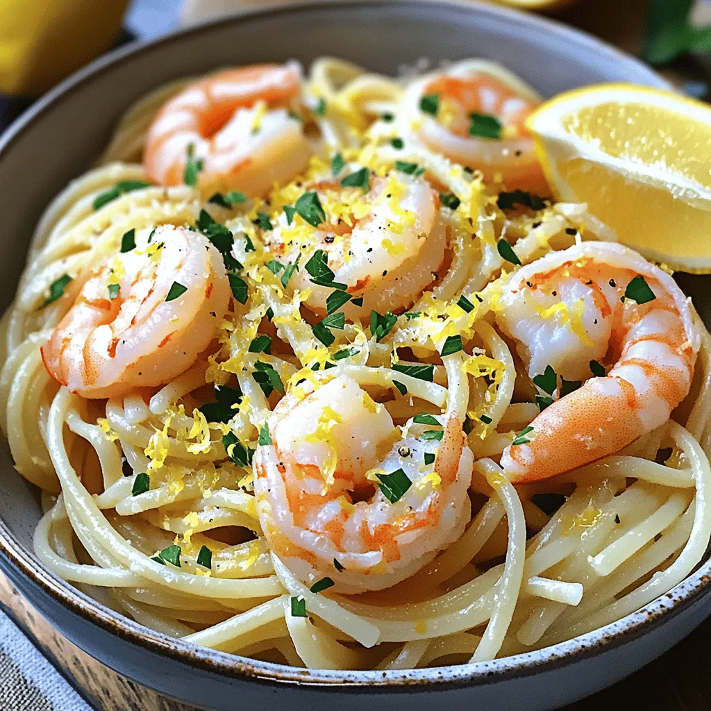 - 225 g Linguine-Nudeln - 450 g große Garnelen, geschält und entdarmt - 4 Knoblauchzehen, fein gehackt Die Hauptzutaten sind einfach. Die Linguine-Nudeln bieten die perfekte Basis. Große Garnelen bringen viel Geschmack. Knoblauch fügt ein tolles Aroma hinzu. - 1 Zitrone (abgerieben und ausgepresst) - 60 ml extra natives Olivenöl - 1/2 Teelöffel rote Pfefferflocken (optional) Die Zitrone sorgt für Frische und einen tollen Geschmack. Olivenöl gibt dem Gericht eine schöne Textur. Rote Pfefferflocken bringen eine leichte Schärfe. - 1/4 Tasse frische Petersilie, gehackt - Geriebener Parmesan zum Servieren (optional) Frische Petersilie gibt Farbe und Frische. Parmesan gibt einen würzigen Kick. Diese Garnituren machen das Gericht noch besser. Um die Linguine perfekt zu kochen, bringt ihr in einem großen Topf gesalzenes Wasser zum Kochen. Füllt den Topf mit Wasser und fügt 225 g Linguine-Nudeln hinzu. Kocht die Nudeln gemäß der Verpackung bis sie al dente sind. Dies dauert meist 9 bis 11 Minuten. Wenn die Nudeln fertig sind, gießt ihr sie in ein Sieb ab. Behaltet 120 ml des Nudelwassers, das hilft später, die Sauce zu binden. Für den perfekten Knoblauch solltet ihr die Hitze auf mittlere Stufe einstellen. Erhitzt 60 ml extra natives Olivenöl in einer großen Pfanne. Gebt 4 fein gehackte Knoblauchzehen und optional 1/2 Teelöffel rote Pfefferflocken dazu. Bratet alles etwa 1 Minute an, bis es duftet. Achtet darauf, den Knoblauch nicht zu verbrennen, da er sonst bitter wird. Jetzt kommen die Garnelen. Gebt 450 g große, geschälte und entdarmte Garnelen in die Pfanne. Würzt sie mit Salz und frisch gemahlenem Pfeffer. Bratet die Garnelen für 2 bis 3 Minuten pro Seite. Sie sind fertig, wenn sie rosa und undurchsichtig sind. Das ist der optimale Garzeitpunkt für zarte Garnelen. Um die perfekte Konsistenz für dein Gericht zu erreichen, ist die Verwendung von Nudelwasser wichtig. Das Wasser enthält Stärke, die hilft, die Sauce zu binden. Wenn du die Linguine abgießt, behalte etwa 120 ml des Nudelwassers. Füge es nach und nach zur Pfanne hinzu, wenn du die Linguine mit der Sauce vermischst. Das macht die Sauce cremiger und verhindert, dass alles zu trocken wird. Die Anpassung von Salz und Pfeffer ist entscheidend. Beginne mit einer Prise Salz und frisch gemahlenem Pfeffer. Du kannst die Menge nach deinem Geschmack erhöhen, während du die Garnelen und die Linguine vermischst. Denke daran, dass frischer Zitronensaft und die Zitronenschale auch einen großen Einfluss auf den Geschmack haben. Sei mutig und taste dich an die perfekte Balance heran. Achte darauf, den Knoblauch nicht zu verbrennen. Wenn du ihn zu lange brätst, wird er bitter. Brate den Knoblauch bei mittlerer Hitze an, bis er duftet, normalerweise etwa eine Minute. Wenn du rote Pfefferflocken hinzufügst, füge sie gleichzeitig mit dem Knoblauch hinzu. So geben sie ihr Aroma ab, ohne zu verbrennen. {{image_4}} Du kannst dein Lemon Garlic Shrimp Linguine aufregender machen. Füge frisches Gemüse hinzu. Spinat oder Kirschtomaten passen gut. Diese Zutaten bringen Farbe und Nährstoffe in dein Gericht. Sie sind lecker und gesund. Wenn du keine Garnelen hast, probiere Hähnchen oder Tofu. Diese Optionen sind genauso schmackhaft und fügen eine andere Textur hinzu. Um einen asiatischen Twist zu erzielen, füge Sojasauce hinzu. Sie bringt eine neue Tiefe in den Geschmack. Mische sie mit der Zitrone und dem Olivenöl. Probiere auch Ingwer oder Sesamöl für mehr Aroma. Diese Gewürze verleihen deinem Gericht eine spannende Note. Für eine vegane Version, ersetze die Garnelen durch Kichererbsen oder Pilze. Diese Zutaten sind sättigend und schmackhaft. Verwende pflanzliches Olivenöl und lasse den Parmesan weg. Du kannst auch Hefeflocken für einen käsigen Geschmack verwenden. Diese Anpassungen machen das Gericht leicht und gesund. Um die Reste von Lemon Garlic Shrimp Linguine aufzubewahren, solltest du sie in einem luftdichten Behälter lagern. Stelle sicher, dass die Reste vollständig abgekühlt sind, bevor du sie in den Kühlschrank stellst. So bleiben die Garnelen frisch. Diese Mahlzeit hält sich im Kühlschrank etwa drei Tage. Achte darauf, sie nicht länger aufzubewahren, um die beste Qualität zu garantieren. Beim Erwärmen der Reste musst du vorsichtig sein. Garnelen können schnell zäh werden. Die beste Methode ist, sie in einer Pfanne bei niedriger Hitze zu erwärmen. Füge einen kleinen Schuss Olivenöl oder etwas Nudelwasser hinzu. So bleibt das Gericht saftig und lecker. Rühre die Mischung oft um, damit alles gleichmäßig warm wird. Meal Prep ist eine tolle Möglichkeit, Zeit zu sparen. Du kannst die Linguine und die Garnelen im Voraus zubereiten. Koche die Nudeln und die Garnelen, aber halte sie getrennt, bis du bereit bist, zu essen. So bleiben die Garnelen frisch und die Nudeln weich. Du kannst auch die Knoblauch-Zitronen-Mischung vorbereiten. Lagere sie im Kühlschrank und füge sie später hinzu. Die Zubereitung von Lemon Garlic Shrimp Linguine dauert insgesamt 25 Minuten. Die Vorbereitungszeit beträgt etwa 10 Minuten. In dieser Zeit kannst du die Zutaten sammeln und die Garnelen vorbereiten. Das Kochen der Linguine und das Anbraten der Garnelen nehmen den Rest der Zeit in Anspruch. Es ist ein schnelles und einfaches Gericht, ideal für ein Abendessen unter der Woche. Ja, du kannst gefrorene Garnelen verwenden. Stelle sicher, dass du sie vorher auftauen lässt. Du kannst die Garnelen einfach über Nacht im Kühlschrank auftauen oder sie in kaltem Wasser schnell auftauen. Gefrorene Garnelen sind oft genauso frisch wie frische. Achte darauf, dass sie gut gewürzt sind, um den vollen Geschmack zu erhalten. Nein, Linguine ist nicht glutenfrei. Wenn du eine glutenfreie Diät einhältst, kannst du glutenfreie Pasta verwenden. Es gibt viele gute Alternativen aus Reis oder Mais. Diese Optionen bieten einen ähnlichen Geschmack und eine ähnliche Textur. So kannst du Lemon Garlic Shrimp Linguine genießen, ohne auf den Genuss zu verzichten. Lemon Garlic Shrimp Linguine kombiniert einfache Zutaten und schnelle Zubereitung. Wir haben die Hauptzutaten, den Kochprozess und hilfreiche Tipps behandelt. Du lernst, wie du perfekte Nudeln und zarte Garnelen machst. Denk daran, kreativ zu sein und das Rezept nach deinem Geschmack anzupassen. Ob mit frischem Gemüse oder veganen Optionen, die Variationen sind endlos. Speichere Reste richtig und genieße sie später. Jetzt bist du bereit, in der Küche viel Spaß zu haben und die Familie zu beeindrucken!