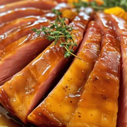 Für unseren köstlichen Schinken benötigen wir folgende Hauptzutaten: - 1,5 bis 2,5 kg magerer Schinken ohne Knochen - 240 ml reiner Ahornsirup Diese Zutaten bilden die Grundlage für den herzhaften Geschmack des Gerichts. Der Schinken ist der Star des Rezepts. Achten Sie darauf, einen mageren Schinken zu wählen, um eine saftige und zarte Textur zu erhalten. Die Glasur gibt dem Schinken seinen süßen und herzhaften Charakter. Hier sind die Zutaten, die Sie brauchen: - 60 g brauner Zucker - 30 ml Dijonsenf - 30 ml Apfelessig Die Kombination aus Ahornsirup, Zucker und Essig sorgt für eine tolle Balance von Süße und Säure. Der Dijonsenf fügt eine angenehme Schärfe hinzu und hebt die Aromen hervor. Für den perfekten Geschmack fügen wir einige Gewürze hinzu: - 1 Teelöffel gemahlener Zimt - 1/2 Teelöffel gemahlene Nelken - 1/2 Teelöffel schwarzer Pfeffer - 1/4 Teelöffel Muskatnuss - 60 ml Wasser - Frischer Thymian zur Garnierung Diese Gewürze verleihen der Glasur Tiefe und Komplexität. Muskatnuss und Zimt bringen eine warme Note. Der frische Thymian sorgt schließlich für einen schönen Kontrast und eine ansprechende Garnitur. Zuerst schneide den Schinken in Wedges oder Würfel. Diese Schnitte helfen der Glasur, besser einzudringen. Ein gut vorbereiteter Schinken nimmt die Aromen auf und wird saftiger. Achte darauf, dass du alle Seiten gleichmäßig schneidest. So bleibt der Geschmack gleichmäßig verteilt. In einer großen Schüssel mische die Glasurzutaten. Du brauchst reinen Ahornsirup, braunen Zucker, Dijonsenf, Apfelessig, gemahlenen Zimt, gemahlene Nelken, schwarzen Pfeffer und Muskatnuss. Rühre alles gut um, bis die Mischung glatt ist. Diese Glasur bringt süße und herzhafte Noten in dein Gericht. Lege den vorbereiteten Schinken in den Slow Cooker. Gieße die Glasur gleichmäßig über den Schinken. Achte darauf, dass die Glasur in die Schnitte eindringt. Füge dann 60 ml Wasser am Boden hinzu. Das Wasser hält den Schinken saftig. Stelle den Slow Cooker auf niedrige Hitze. Lasse den Schinken 5 bis 6 Stunden garen, bis er zart ist. Nach der Hälfte der Garzeit öffne den Slow Cooker. Gieße die Glasur über den Schinken, um ihn feucht zu halten. Nach dem Garen nimm den Schinken heraus und lasse ihn 10 Minuten ruhen. Schneide ihn dann in Scheiben. Träufle die restliche Glasur darüber. Garnieren kannst du den Schinken mit frischem Thymian. So sieht es schön aus und schmeckt noch besser. Um die Glasur perfekt zu machen, mischen Sie die Zutaten gut. Kombinieren Sie reinen Ahornsirup, braunen Zucker, Dijonsenf, Apfelessig, Zimt, Nelken, Pfeffer und Muskatnuss. Diese Mischung bringt eine süße und würzige Note. Ein guter Trick ist, die Glasur während des Garens mehrmals über den Schinken zu gießen. So bleibt der Schinken saftig und voller Geschmack. Die Wahl des Schinkens ist wichtig. Ein magerer Schinken ohne Knochen ist ideal. Achten Sie darauf, dass der Schinken etwa 1,5 bis 2,5 kg wiegt. Kleinere Schinken garen schneller, größere brauchen mehr Zeit. Wenn Sie einen hochwertigen Schinken wählen, wird das Endergebnis noch besser. Fragen Sie im Geschäft nach der besten Wahl. Das Rezept ist flexibel. Sie können die Gewürze nach Ihrem Geschmack anpassen. Fügen Sie mehr Zimt hinzu für einen intensiveren Geschmack oder weniger Zucker, wenn Sie es weniger süß mögen. Auch die Glasur können Sie variieren. Experimentieren Sie mit verschiedenen Senfsorten oder fügen Sie frische Kräuter hinzu. So wird der Schinken für jeden Anlass einzigartig und lecker. {{image_4}} Es gibt viele Möglichkeiten, die Glasur für deinen Schinken zu variieren. Du kannst zum Beispiel Honig statt Ahornsirup verwenden. Dies gibt deinem Schinken eine andere Süße. Für einen würzigen Kick füge etwas Chili-Pulver hinzu. Wenn du eine tropische Note magst, probiere Ananassaft oder -stückchen. Diese Zutaten verleihen dem Gericht einen neuen Geschmack. Der geschmackvolle Schinken passt hervorragend zu vielen Beilagen. Serviere ihn mit Kartoffelpüree oder gebratenem Gemüse. Ein frischer Salat bietet einen tollen Kontrast zur Süße. Auch ein einfacher Reis oder Quinoa sind gute Optionen. Du kannst den Schinken in Sandwiches verwenden oder auf einem Buffet präsentieren. Die Möglichkeiten sind endlos! Wenn du spezielle Diäten befolgst, gibt es Anpassungen, die du vornehmen kannst. Für glutenfreie Optionen, achte darauf, glutenfreien Senf zu verwenden. Low-Carb-Fans können den Zucker durch Zuckeralternativen ersetzen. Für vegane Varianten kannst du den Schinken durch Tofu oder jackfruit ersetzen und die Glasur anpassen. So bleibt jeder am Tisch glücklich! Wenn du Reste von deinem köstlichen Schinken hast, bewahre sie gut auf. Du kannst die Reste für viele Gerichte nutzen. Schneide den Schinken in kleine Stücke. So kannst du ihn leicht in Salaten, Wraps oder Sandwiches verwenden. Er bleibt saftig und voller Geschmack. Um deinen Schinken frisch zu halten, lege ihn in einen luftdichten Behälter. Du kannst auch Frischhaltefolie verwenden. Der Schinken hält sich im Kühlschrank etwa drei bis vier Tage. Achte darauf, dass er gut abgedeckt ist. So bleibt der Geschmack erhalten und er trocknet nicht aus. Falls du mehr Reste hast, friere sie ein. Schneide den Schinken in Portionen. Wickele jede Portion in Frischhaltefolie und lege sie in einen Gefrierbeutel. So bleibt der Schinken bis zu drei Monate frisch. Zum Auftauen, lege ihn einfach über Nacht in den Kühlschrank. So bleibt er saftig und lecker. Es dauert 5 bis 6 Stunden, um einen Schinken im Slow Cooker bei niedriger Hitze zu garen. Wenn du es eilig hast, kannst du die hohe Stufe nutzen. So garst du den Schinken in 2,5 bis 3 Stunden. Es ist wichtig, dass der Schinken gut durchgegart und zart ist. Ich empfehle, ihn mit einer Gabel zu testen. Wenn sie leicht in das Fleisch eindringt, ist er fertig. Ja, du kannst frischen Schinken verwenden. Achte darauf, dass der Schinken ohne Knochen ist. Frischer Schinken hat einen anderen Geschmack, aber er funktioniert gut mit der Glasur. Du kannst die Garzeit anpassen, je nach Größe des Schinkens. Denke daran, den Schinken in Stücke zu schneiden. So kann die Glasur besser einziehen und du bekommst mehr Geschmack. Zu glasierter Schinken passen viele Beilagen. Hier sind einige meiner Favoriten: - Geröstetes Gemüse - Kartoffelbrei - Grüner Salat - Reis mit Kräutern - Süßkartoffeln Diese Beilagen ergänzen den süßen und herzhaften Geschmack des Schinkens. Du kannst auch verschiedene Kombinationen ausprobieren, um deine Gäste zu überraschen. In diesem Artikel haben wir die wichtigsten Zutaten für einen perfekten Schinken behandelt. Wir haben gelernt, wie man die Glasur zubereitet und den Schinken im Slow Cooker gart. Tipps zum Basting und die richtige Auswahl des Schinkens helfen Ihnen, Ihr Gericht zu perfektionieren. Variationen und Lagerinformationen geben Raum für Kreativität. Denken Sie daran, die Reste klug zu nutzen. Kochen macht Spaß, und mit diesen Tipps gelingt Ihnen ein köstliches Ergebnis!