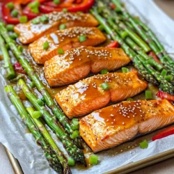 Für dieses Rezept benötigst du folgende Zutaten: - 4 Lachsfilets - 60 ml reiner Ahornsirup - 2 Esslöffel Dijon-Senf - 2 Esslöffel Sojasauce (oder Tamari für glutenfrei) - 1 Esslöffel Olivenöl - 2 Knoblauchzehen, gehackt - 1 Teelöffel frischer Ingwer, gerieben - 1 Bund grüner Spargel, geschnippelt - 1 rote Paprika, in Streifen geschnitten - Salz und Pfeffer nach Geschmack - Optional: Sesamkörner und gehackte Frühlingszwiebeln zur Garnitur Jede Zutat hat ihren Teil in diesem Gericht. Der Lachs sorgt für gesunde Fette und viel Eiweiß. Der Ahornsirup gibt eine süße Note, die gut mit dem würzigen Dijon-Senf harmoniert. Sojasauce bringt Tiefe und Umami in das Gericht. Knoblauch und Ingwer fügen Frische und Schärfe hinzu, während das Gemüse Farbe und Nährstoffe liefert. Diese Kombination aus Zutaten sorgt für ein nahrhaftes Gericht. Jede Portion enthält: - Hochwertiges Protein vom Lachs - Vitamine und Mineralien aus dem Gemüse - Antioxidantien aus dem Ingwer und Knoblauch Das Gericht ist reich an Omega-3-Fettsäuren, die gut für das Herz sind. Zudem liefert der Ahornsirup eine natürliche Süße, die weniger Zucker benötigt. Wenn du eine Zutat nicht hast oder magst, gibt es gute Alternativen. Für Lachs kannst du Forelle oder Makrele verwenden. Diese Fische haben ähnliche Eigenschaften. Anstelle von Ahornsirup kannst du Honig oder Agavendicksaft nutzen. Für die Sojasauce bietet sich Tamari an, wenn du glutenfrei kochen möchtest. Das Gemüse kann variieren. Versuche Brokkoli, Karotten oder Zucchini für Abwechslung. Jede dieser Optionen bringt ihren eigenen Geschmack und Nährwert. Heize deinen Ofen auf 200 °C vor. Nimm ein großes Backblech und lege es mit Backpapier aus. Das macht die Reinigung einfacher. Du brauchst auch alle Zutaten bereit: Lachsfilets, Ahornsirup, Dijon-Senf, Sojasauce, Olivenöl, Knoblauch, Ingwer, Spargel, Paprika, Salz und Pfeffer. In einer kleinen Schüssel mische den Ahornsirup, Dijon-Senf, Sojasauce, Olivenöl, gehackten Knoblauch und geriebenen Ingwer. Rühre alles gut um, bis die Mischung einheitlich aussieht. Diese Marinade gibt deinem Lachs und Gemüse tollen Geschmack. Legen die Lachsfilets auf eine Seite des Backblechs. Würze sie mit Salz und Pfeffer. Verteile die Hälfte der Marinade gleichmäßig über die Filets. Auf die andere Seite des Blechs legst du den geschnittenen Spargel und die rote Paprika. Träufle den Rest der Marinade darüber und vermische alles gut. Schiebe das Backblech in den Ofen und backe es 15-18 Minuten lang. Der Lachs ist fertig, wenn er leicht mit einer Gabel zerfällt und das Gemüse bissfest bleibt. Wenn du eine schöne Farbe willst, aktiviere die Grillfunktion für die letzten 2-3 Minuten. Achte darauf, dass nichts verbrennt. Nimm das Blech raus und lass es etwas abkühlen, bevor du servierst. Um den Lachs perfekt zu garen, heizen Sie den Ofen auf 200 °C vor. Backen Sie den Lachs und das Gemüse 15 bis 18 Minuten. Prüfen Sie den Lachs, wenn er leicht mit einer Gabel zerfällt, ist er fertig. Achten Sie darauf, das Gemüse bissfest zu halten. Wenn Sie mehr Farbe möchten, nutzen Sie die Grillfunktion in den letzten Minuten. Für mehr Geschmack, probieren Sie, die Marinade einige Stunden im Voraus zu machen. Lassen Sie die Lachsfilets in der Marinade ruhen. Fügen Sie frische Kräuter wie Dill oder Petersilie hinzu. Das gibt dem Gericht einen frischen Kick. Ein Spritzer Zitronensaft vor dem Servieren hebt den Geschmack noch weiter. Präsentieren Sie den Lachs und das Gemüse auf einem großen, schönen Tablett. Streuen Sie Sesamkörner und gehackte Frühlingszwiebeln darüber. Das gibt Farbe und Crunch. Verwenden Sie frische Kräuter als Garnitur. Sie können auch Zitronenscheiben um das Gericht legen, um es einladender zu machen. {{image_4}} Wenn Sie auf der Suche nach einer vegetarischen Option sind, probieren Sie Tofu. Schneiden Sie festen Tofu in dicke Scheiben. Marinieren Sie ihn genau wie den Lachs. Eine andere Alternative ist Tempeh. Tempeh hat einen nussigen Geschmack und nimmt Aromen gut auf. Auch Blumenkohlsteaks können eine gute Wahl sein. Sie sind herzhaft und passen perfekt zur Ahorn-Dijon-Sauce. Für mehr Abwechslung können Sie verschiedene Gemüsesorten verwenden. Brokkoli und Zucchini sind tolle Optionen. Sie bringen Farbe und Geschmack auf das Blech. Möhren oder grüne Bohnen sind ebenfalls schmackhaft und einfach zuzubereiten. Achten Sie darauf, das Gemüse in gleich große Stücke zu schneiden. So garen sie gleichmäßig und bleiben knackig. Die Marinade ist der Schlüssel zum Geschmack. Sie können die Sojasauce durch Kokosaminos ersetzen, um es salzärmer zu machen. Fügen Sie frische Kräuter wie Thymian oder Rosmarin hinzu, um mehr Aroma zu erhalten. Eine Prise Chili-Flocken bringt einen kleinen Kick. Experimentieren Sie mit den Gewürzen, um Ihre perfekte Mischung zu finden. Jedes Element kann das Gericht auf eine neue Art verbessern. Um die Reste des Lachsgerichts gut aufzubewahren, lassen Sie es zuerst abkühlen. Dann legen Sie die Reste in einen luftdichten Behälter. Sie können die Reste bis zu drei Tage im Kühlschrank aufbewahren. Vermeiden Sie, den Lachs zu lange offen stehen zu lassen, da er schnell an Geschmack verliert. Um sicherzustellen, dass der Lachs frisch bleibt, achten Sie darauf, ihn direkt nach dem Kochen zu lagern. Wenn Sie Reste haben, kühlen Sie sie sofort. Lachs kann auch eingefroren werden. Wickeln Sie ihn gut in Frischhaltefolie und legen Sie ihn in einen Gefrierbeutel. So bleibt der Lachs bis zu drei Monate frisch. Um den Lachs wieder aufzuwärmen, nutzen Sie den Ofen. Heizen Sie den Ofen auf 180 °C vor. Legen Sie den Lachs auf ein Backblech und bedecken Sie ihn leicht mit Folie. Erwärmen Sie ihn etwa 10 Minuten, bis er warm ist. Sie können auch die Mikrowelle verwenden, aber achten Sie darauf, den Lachs nicht zu überhitzen. So bleibt er saftig und lecker. Sie können den Lachs bis zu 2 Stunden im Voraus marinieren. Dies gibt dem Lachs Zeit, die Aromen aufzunehmen. Wenn Sie mehr Zeit haben, können Sie ihn auch über Nacht im Kühlschrank marinieren. So wird der Geschmack noch intensiver. Ja, Sie können die Sauce anpassen! Mögen Sie es schärfer? Fügen Sie etwas Cayennepfeffer hinzu. Für eine süßere Note können Sie mehr Ahornsirup verwenden. Auch verschiedene Senfsorten bringen neue Geschmäcker. Experimentieren Sie ruhig mit Ihren Lieblingszutaten! Gute Beilagen sind: - Quinoa für einen nussigen Geschmack - Reis, um die Sauce aufzunehmen - Knusprige Bratkartoffeln für mehr Biss - Ein frischer grüner Salat für die Frische Diese Beilagen ergänzen den Lachs und das Gemüse perfekt! Diese Anleitung zeigt, wie man ein köstliches Sheet Pan Maple Dijon Salmon zubereitet. Du lernst die Hauptzutaten, die Nährwerte und Alternativen kennen. Schritt für Schritt erkläre ich die Vorbereitung des Ofens, die Marinade und das Anrichten. Tipps helfen dir, perfekte Garzeiten zu erzielen und das Gericht schön zu präsentieren. Für Abwechslung habe ich vegetarische Optionen und verschiedene Gemüsevarianten bereitgestellt. Reste lassen sich auch gut aufbewahren und wieder aufwärmen. Mit diesen Informationen kannst du gleich loslegen und ein tolles Gericht zaubern!