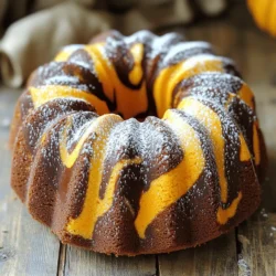 - 2 Tassen Weizenmehl - 1 ½ Tassen granulierten Zucker - 1 Tasse Kürbispüree - ½ Tasse ungesüßtes Kakaopulver - ¾ Tasse Pflanzenöl - 4 große Eier - 1 Teelöffel Vanilleextrakt - 1 Teelöffel Natron - ½ Teelöffel Backpulver - ½ Teelöffel Salz - 1 Teelöffel gemahlener Zimt - ½ Teelöffel gemahlene Muskatnuss - 1 Tasse Schokoladendrops (optional) - Puderzucker, zum Bestäuben Frische Zutaten machen den besten Kuchen. Sie geben mehr Geschmack und Textur. Kürbispüree aus frischen Kürbissen hat eine süße Note. Es bringt auch Feuchtigkeit in den Teig. Frische Eier sorgen für einen fluffigen Kuchen. Sie helfen dabei, die Struktur zu halten. Verwenden Sie hochwertige Schokolade für einen reichhaltigen Geschmack. Das macht den Unterschied beim Schokoladenteig. Für vegane Optionen ersetzen Sie die Eier mit Apfelmus oder Leinsamen. Das sorgt für die Bindung im Teig. Für glutenfreie Varianten nutzen Sie glutenfreies Mehl. Achten Sie darauf, dass alle anderen Zutaten auch glutenfrei sind. Sie können auch Kokosöl statt Pflanzenöl verwenden. Das gibt einen tollen Geschmack. Experimentieren Sie mit verschiedenen Zutaten, um Ihren perfekten Kuchen zu finden. Heizen Sie Ihren Ofen auf 175°C vor. Fetten Sie eine Bundt-Kuchenform gut ein. Verwenden Sie Bratenspray oder Butter. Achten Sie darauf, dass alle Ecken bedeckt sind. So lässt sich der Kuchen später leicht herauslösen. In einer großen Schüssel vermengen Sie die trockenen Zutaten. Geben Sie Weizenmehl, Natron, Backpulver, Salz, Zimt und Muskatnuss hinein. Mischen Sie alles gut mit einem Schneebesen. In einer anderen Schüssel rühren Sie das Kürbispüree, den Zucker, das Öl, die Eier und den Vanilleextrakt zusammen. Schlagen Sie die Mischung, bis sie glatt ist. Teilen Sie den Teig in zwei Schüsseln. Fügen Sie in eine Schüssel das Kakaopulver hinzu. Rühren Sie es gut ein, bis Sie einen schokoladigen Teig haben. Verwenden Sie einen Löffel, um abwechselnd Kleckse des Kürbisteigs und des Schokoladenteigs in die Form zu geben. Um den Marmoreffekt zu erzielen, ziehen Sie vorsichtig mit einem Messer durch den Teig. Backen Sie den Kuchen für 50 bis 60 Minuten. Prüfen Sie mit einem Zahnstocher, ob er fertig ist. Der Zahnstocher sollte sauber herauskommen. Lassen Sie den Kuchen 15 Minuten in der Form abkühlen. Stürzen Sie ihn dann auf ein Kuchengitter. Lassen Sie ihn dort ganz abkühlen. Bestäuben Sie den Kuchen mit Puderzucker vor dem Servieren. Um den perfekten Marmoreffekt zu erzielen, ist die Technik wichtig. Achte darauf, die Teige gleichmäßig in die Form zu geben. Alterniere die Löffel von Kürbis- und Schokoladenteig. Ein einfaches Muster reicht. Verwende ein Messer oder einen Spatel, um vorsichtig durch die Teige zu ziehen. Übertreibe es nicht, damit der Marmoreffekt sichtbar bleibt. Ein häufiger Fehler ist das Übermixen des Teigs. Das macht den Kuchen fest und trocken. Mische die Zutaten nur, bis sie sich verbinden. Ein weiterer Fehler ist die falsche Ofentemperatur. Stelle sicher, dass dein Ofen richtig vorgeheizt ist. Benutze einen Zahnstocher, um die Garzeit zu prüfen. Wenn er sauber herauskommt, ist der Kuchen fertig. Du kannst den Kuchen anpassen, um neue Geschmäcker zu entdecken. Füge Nüsse oder Trockenfrüchte hinzu, um Textur und Geschmack zu ändern. Ersetze das Kakaopulver mit Schokoladenstückchen für einen intensiveren Schokoladengeschmack. Experimentiere mit Gewürzen wie Ingwer oder Muskat, um dem Kuchen eine besondere Note zu verleihen. {{image_4}} Wenn Sie etwas Crunch mögen, fügen Sie Nüsse hinzu. Walnüsse oder Pekannüsse passen gut. Hacken Sie sie grob und mischen Sie sie in den Teig. Trockenfrüchte sind auch eine tolle Wahl. Rosinen oder getrocknete Cranberries bringen Süße und Farbe. Mischen Sie sie in den Kürbisteig oder in den Schokoladenteig. Sehen Sie, was Ihnen am besten gefällt. Kürbispüree ist lecker, aber Sie können es ersetzen. Süßkartoffelpüree bietet einen ähnlichen Geschmack. Auch Apfelmus kann eine gute Wahl sein. Achten Sie darauf, die Konsistenz zu prüfen. Das Püree sollte nicht zu flüssig sein. So bleibt Ihr Kuchen saftig und lecker. Kakaopulver bringt Schokolade, aber Sie können auch andere Aromen verwenden. Probieren Sie Zimt oder Kaffee. Beide geben dem Kuchen Tiefe. Matcha-Pulver ist eine weitere spannende Option. Es sorgt für eine grüne Farbe und einen einzigartigen Geschmack. Experimentieren Sie mit diesen Varianten und finden Sie Ihre Lieblingsmischung. Um den Kürbis-Schokoladen-Marmorkuchen frisch zu halten, gibt es einige einfache Tipps. Zuerst lassen Sie den Kuchen nach dem Backen vollständig abkühlen. Wickeln Sie ihn dann in Frischhaltefolie oder Aluminiumfolie. Diese Hülle schützt den Kuchen vor Luft und trockenen Bedingungen. Sie können den Kuchen auch in einen luftdichten Behälter legen. So bleibt er länger saftig. Im Kühlschrank hält der Kuchen etwa eine Woche. Stellen Sie sicher, dass er gut verpackt ist. Wenn Sie den Kuchen länger aufbewahren möchten, können Sie ihn einfrieren. Im Gefrierschrank bleibt er bis zu drei Monate frisch. Teilen Sie den Kuchen in Portionen, bevor Sie ihn einfrieren. So können Sie einfach ein Stück herausnehmen, wenn Sie Lust auf etwas Süßes haben. Um den Kuchen frisch zu halten, vermeiden Sie direkte Sonne und Wärme. Lagern Sie ihn an einem kühlen, trockenen Ort. Wenn der Kuchen einmal angeschnitten ist, können Sie ihn weiterhin in Frischhaltefolie einwickeln. Das hilft, die Feuchtigkeit zu bewahren. Wenn Sie Puderzucker darüber streuen, tun Sie dies erst kurz vor dem Servieren, damit der Kuchen nicht nass wird. Ja, du kannst diesen Kuchen ohne Eier zubereiten. Verwende stattdessen Apfelmus oder eine Banane. Ein Viertel Tasse Apfelmus ersetzt ein Ei. Das gibt Feuchtigkeit und hilft beim Binden. Du kannst auch Chia- oder Leinsamen verwenden. Mische einen Esslöffel Samen mit drei Esslöffeln Wasser. Lass es eine Weile quellen, bis es dick wird. Das ist ein guter Ei-Ersatz. Um den Kuchen leicht aus der Form zu bekommen, fette die Form gut ein. Verwende Bratenspray oder Butter. Achte darauf, dass alle Ecken und Kanten gut beschichtet sind. Lass den Kuchen nach dem Backen etwa 15 Minuten in der Form abkühlen. Dann drehe die Form um und klopfe leicht auf den Boden. Der Kuchen sollte herausgleiten. Wenn nicht, benutze einen Spatel, um vorsichtig an den Rändern entlangzufahren. Für die Dekoration kannst du Puderzucker verwenden. Bestäube ihn einfach oben auf dem Kuchen. Das sieht schön aus und gibt etwas Süße. Du kannst auch Kürbiskerne oder Schokoladendrops verwenden. Frische Sahne ist eine tolle Ergänzung. Serviere den Kuchen auf einem schönen Teller, um ihn noch besser zur Geltung zu bringen. Dieser Blogbeitrag zeigt, wie man einen leckeren Kürbis-Schokoladen-Marmorkuchen zubereitet. Wir haben die besten Zutaten, die richtige Vorbereitung und tipps für einen tollen Marmoreffekt behandelt. Auch vegane und glutenfreie Alternativen sind möglich. Denke daran, kreative Variationen auszuprobieren. Lagere deinen Kuchen richtig, damit er frisch bleibt. Experimentiere, um deinen perfekten Kuchen zu finden. Viel Freude beim Backen!