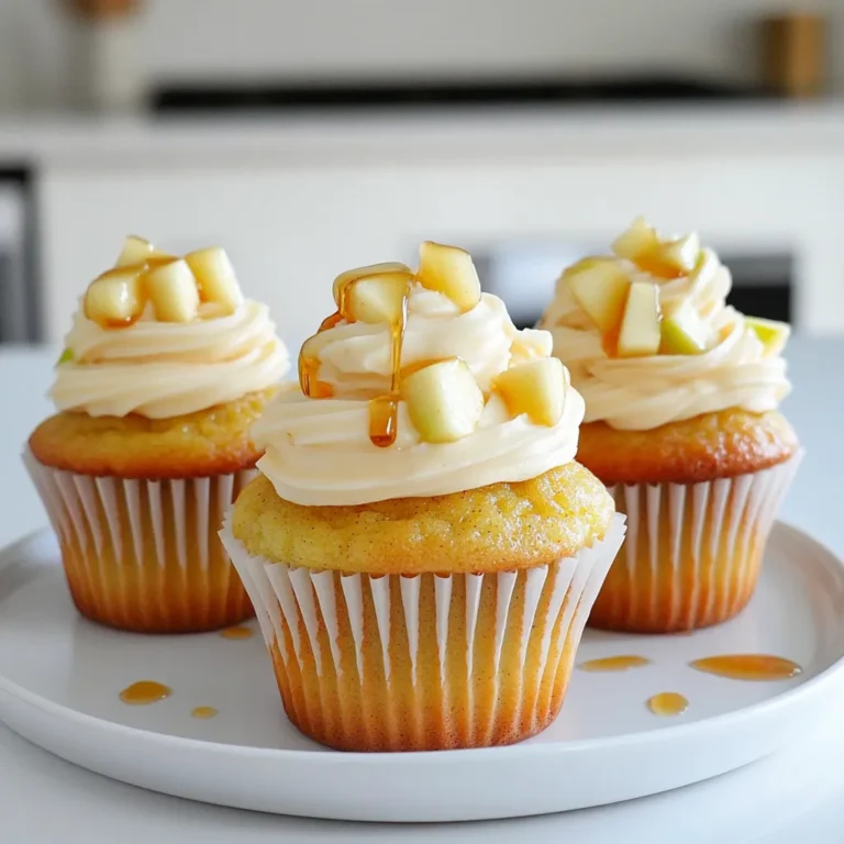 Für die Apfelwein-Cupcakes brauchst du folgende Zutaten: - 1 ½ Tassen Weizenmehl - 1 TL Backpulver - ½ TL Natron - ½ TL Salz - 1 TL gemahlener Zimt - ½ TL gemahlene Muskatnuss - ½ Tasse ungesalzene Butter, weich - 1 Tasse Kristallzucker - 2 große Eier - 1 TL Vanilleextrakt - 1 Tasse Apfelmost (nicht gewürzt) - ½ Tasse gewürfelte Äpfel (idealerweise Granny Smith) Diese Zutaten sorgen für den tollen, fruchtigen Geschmack. Der Apfelmost bringt Feuchtigkeit und Süße. Die Gewürze machen die Cupcakes warm und einladend. Die gewürfelten Äpfel geben einen tollen Biss. Für das köstliche Ahorn-Frosting benötigst du: - 1 Tasse ungesalzene Butter, weich - 4 Tassen Puderzucker - 4 EL Ahornsirup - 2-3 EL Milch (je nach Konsistenz) - Prise Salz Das Frosting ist süß und hat einen reichen, nussigen Geschmack. Der Ahornsirup hebt die Cupcakes auf ein neues Level. Achte darauf, die Butter gut zu schlagen, damit das Frosting leicht und fluffig wird. Du kannst die Zutaten leicht anpassen. Für glutenfreie Cupcakes ersetze das Weizenmehl durch eine glutenfreie Mischung. Wenn du eine vegane Version möchtest, nimm pflanzliche Butter und Eierersatz. Experimentiere auch mit anderen Äpfeln oder Gewürzen. Probiere Zimt und Muskatnuss zu variieren, um neue Geschmäcker zu entdecken. Zuerst heize deinen Ofen auf 175°C vor. Das ist wichtig, damit die Cupcakes gleichmäßig backen. Lege ein Muffinblech mit 12 Cupcake-Förmchen aus. Wenn du keinen Muffinblech hast, nutze einfach ein Backblech mit Förmchen. Dies hilft, die Form zu halten. In einer mittleren Schüssel mische die trockenen Zutaten: Weizenmehl, Backpulver, Natron, Salz, Zimt und Muskatnuss. Stelle diese Mischung beiseite. Nimm nun eine große Schüssel und gib die weiche Butter und den Kristallzucker hinein. Schlage beides mit einem Handmixer 3-5 Minuten lang. Es sollte leicht und fluffig sein. Füge dann die Eier nacheinander hinzu. Rühre jedes Ei gut unter. Danach kommt der Vanilleextrakt. Jetzt gib die trockenen Zutaten schrittweise zur Butter-Zucker-Mischung. Abwechselnd mit dem Apfelmost. Beginne und ende mit den trockenen Zutaten. Rühre nur so lange, bis alles gut vermischt ist. Zum Schluss hebe die gewürfelten Äpfel vorsichtig unter. Verteile den Teig gleichmäßig auf die Förmchen. Fülle sie etwa zwei Drittel voll, damit sie beim Backen nicht überlaufen. Backe die Cupcakes 18-20 Minuten lang. Überprüfe mit einem Zahnstocher, ob sie fertig sind. Wenn der Zahnstocher sauber herauskommt, sind sie gut. Lass die Cupcakes 5 Minuten in der Form abkühlen. Danach lege sie auf ein Gitterrost, um vollständig abzukühlen. Um perfekte Apfelwein-Cupcakes zu backen, achte auf einige Dinge. - Mische die trockenen Zutaten gut, bevor du sie zur Butter-Zucker-Mischung gibst. - Überrühre den Teig nicht. Rühre nur, bis alles kombiniert ist. - Fülle die Förmchen nur zu zwei Dritteln. So laufen sie nicht über. - Prüfe die Cupcakes mit einem Zahnstocher. Sie sind fertig, wenn er sauber herauskommt. Das Ahorn-Frosting sollte schön cremig sein. - Schlage die weiche Butter zuerst gut auf. - Füge den Puderzucker schrittweise hinzu. Mixe gut, bis es fluffig ist. - Der Ahornsirup bringt den Geschmack. Mische ihn gut unter. - Um die perfekte Konsistenz zu erreichen, füge nach Bedarf Milch hinzu. - Wenn das Frosting zu dünn ist, mehr Puderzucker hinzufügen. Die Dekoration macht die Cupcakes besonders. - Nutze einen Spritzbeutel für schöne Muster mit dem Frosting. - Träufle etwas Ahornsirup über die Frosting-Spitzen. - Streue gehackte Pekannüsse oben drauf für Crunch. - Frische Apfelstücke als Garnitur geben einen schönen Look. - Verwende bunte Streusel für einen festlichen Touch. Mit diesen Tipps zauberst du leckere und schöne Apfelwein-Cupcakes! {{image_4}} Möchtest du glutenfreie Apfelwein-Cupcakes? Das ist ganz einfach! Ersetze das Weizenmehl durch glutenfreies Mehl, wie Mandelmehl oder eine glutenfreie Mehlmischung. Achte darauf, dass das Backpulver ebenfalls glutenfrei ist. Die Textur kann leicht anders sein, aber die Aromen bleiben großartig. Für eine vegane Version der Cupcakes verwende pflanzliche Butter anstelle von normaler Butter. Ersetze die Eier durch Apfelmus oder eine Mischung aus Leinsamen und Wasser. Nutze pflanzliche Milch für das Frosting. So bekommst du leckere, vegane Cupcakes ohne Kompromisse beim Geschmack. Um Abwechslung in deine Cupcakes zu bringen, füge andere Gewürze hinzu. Muskatnuss oder Ingwer verleihen einen besonderen Kick. Du kannst auch geröstete Nüsse oder Schokoladenstückchen im Teig verwenden. Wenn du fruchtige Aromen magst, probiere Birnen oder Pflaumen. Sie passen gut zu Äpfeln und bringen neue Geschmäcker. Um die Frische deiner Apfelwein-Cupcakes zu sichern, lagere sie in einem luftdichten Behälter. Du kannst sie bei Raumtemperatur aufbewahren, wenn du sie innerhalb von drei Tagen isst. Wenn du die Cupcakes länger aufbewahren möchtest, stelle sie in den Kühlschrank. Dort bleiben sie etwa eine Woche frisch. Das Einfrieren ist eine großartige Option! Du kannst die Cupcakes nach dem Abkühlen einfrieren. Wickele jeden Cupcake in Frischhaltefolie und lege sie in einen Gefrierbeutel. So bleiben sie bis zu drei Monate haltbar. Für das Frosting gilt das gleiche. Fülle es in einen luftdichten Behälter. Vor dem Servieren lasse beides im Kühlschrank auftauen. Die Haltbarkeit der Cupcakes hängt von der Lagerung ab. Bei Raumtemperatur sind sie drei Tage gut. Im Kühlschrank halten sie bis zu einer Woche. Eingefroren sind sie bis zu drei Monate frisch. Achte immer darauf, dass die Cupcakes gut verpackt sind, um Trockenheit zu vermeiden. Um fluffige Cupcakes zu bekommen, ist es wichtig, die Butter und den Zucker gut zu schlagen. Ich empfehle, dies 3-5 Minuten lang zu machen. Das Luft einarbeiten hilft, die Cupcakes leicht zu machen. Verwende auch frische Zutaten und mische die trockenen und nassen Zutaten nicht zu lange. Ein sanftes Unterheben der gewürfelten Äpfel ist wichtig. So bleibt die Luft in der Mischung. Kein Problem! Wenn du keinen Apfelmost hast, kannst du Apfelsaft verwenden. Apfelsaft gibt einen ähnlichen Geschmack und bleibt feucht. Du kannst auch eine Mischung aus Wasser und etwas Zitronensaft nutzen. Das hilft, den frischen Apfelgeschmack zu bewahren. Achte darauf, dass du den Saft nicht süß machst, um den richtigen Geschmack zu erhalten. Ja, das geht! Du kannst das Frosting bis zu drei Tage im Voraus machen. Bewahre es einfach in einem luftdichten Behälter im Kühlschrank auf. Vor dem Verwenden, lass es auf Raumtemperatur kommen. Schlage es kurz auf, um die Cremigkeit wiederherzustellen. So bleibt das Frosting frisch und lecker, wenn du die Cupcakes dekorierst. Wir haben die Zutaten, Zubereitung und Tipps für köstliche Cupcakes besprochen. Mit einfachen Schritten und Variationen kann jeder zauberhafte Backwerke kreieren. Es ist wichtig, Fehler zu vermeiden und die richtige Konsistenz für das Frosting zu finden. Du kannst auch glutenfreie oder vegane Optionen ausprobieren. Mit den richtigen Lagerinformationen bleiben deine Cupcakes frisch. Jetzt ist es Zeit, kreativ zu werden und deine eigenen leckeren Kreationen zu machen!