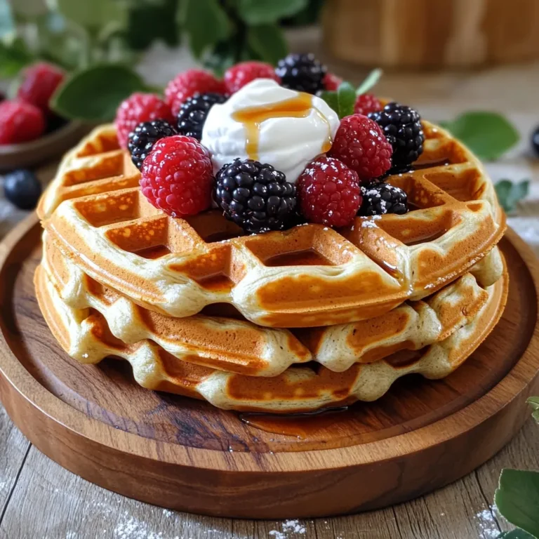 Um die perfekten Vanille-Bohnen Protein Waffeln zu machen, brauchst du: - 1 Tasse Hafermehl - 1 Portion Vanille-Proteinpulver - 1 Esslöffel Backpulver - 1 Teelöffel gemahlenen Zimt - 1/4 Teelöffel Salz - 1 Tasse Mandelmilch oder andere Milch - 2 große Eier - 2 Esslöffel Ahornsirup - 1 Teelöffel reinen Vanilleextrakt - 1 Vanilleschote, ausgekratzte Samen Diese Zutaten sind wichtig, um einen tollen Geschmack und die richtige Konsistenz zu erhalten. Toppings machen die Waffeln noch besser. Hier sind einige Vorschläge: - Frische Beeren - Griechischer Joghurt - Nussbutter - Mehr Ahornsirup Diese Toppings fügen Geschmack und Farbe hinzu. Du kannst kreativ sein und deine Favoriten wählen. Die Auswahl der Zutaten ist entscheidend. Hier sind einige Tipps: - Hafermehl ist glutenfrei und gibt den Waffeln eine schöne Textur. - Vanille-Proteinpulver sorgt für einen zusätzlichen Boost an Nährstoffen. - Frische Zutaten, wie die Vanilleschote, bringen den besten Geschmack. - Achte darauf, die richtigen Mengen zu verwenden. Zu viel Backpulver kann die Waffeln trocken machen. Mit diesen Tipps kannst du sicherstellen, dass deine Waffeln lecker und nahrhaft sind. Heize dein Waffeleisen gemäß der Anleitung vor. Einige Waffeleisen haben eine spezielle Einstellung für den gewünschten Bräunungsgrad. Dies hilft, die perfekte Waffel zu erhalten. Ein gut vorgeheiztes Eisen sorgt für eine gleichmäßige Bräunung und knusprige Oberfläche. In einer großen Schüssel vermenge die trockenen Zutaten. Gib 1 Tasse Hafermehl, 1 Portion Vanille-Proteinpulver, 1 Esslöffel Backpulver, 1 Teelöffel gemahlenen Zimt und 1/4 Teelöffel Salz hinein. Rühre alles gut um, damit sich die Zutaten gleichmäßig verteilen. Dies ist wichtig, damit jede Waffel gleich schmeckt. In einer separaten Schüssel schlage die feuchten Zutaten gut zusammen. Gib 1 Tasse Mandelmilch, 2 große Eier, 2 Esslöffel Ahornsirup, 1 Teelöffel reinen Vanilleextrakt und die ausgekratzten Samen einer Vanilleschote hinzu. Vermische alles mit einem Schneebesen. Achte darauf, dass alle Zutaten gut vermischt sind. Gieße die feuchten Zutaten in die Schüssel mit den trockenen Zutaten. Mische vorsichtig, bis alles gut vermengt ist. Es ist okay, wenn ein paar Klümpchen im Teig bleiben. Besprühe das Waffeleisen leicht mit Kochspray oder bestreiche es mit geschmolzenem Kokosöl. Gieße 1/2 bis 3/4 Tasse Teig auf das heiße Waffeleisen. Schließe den Deckel und koche die Waffeln etwa 4-6 Minuten. Die Waffeln sind fertig, wenn sie goldbraun sind. Nimm die Waffeln vorsichtig heraus und wiederhole den Vorgang. Serviere die Waffeln heiß mit deinen Lieblings-Toppings. Um die perfekten Waffeln zu machen, achte auf die Temperatur des Waffeleisens. Ein gut vorgeheiztes Eisen macht die Waffeln knusprig. Verwende auch hochwertiges Hafermehl, um einen feinen Geschmack zu erzielen. Mische die trockenen Zutaten gut, sodass das Backpulver gleichmäßig verteilt ist. Das hilft beim Aufgehen der Waffeln. Der Teig sollte dick, aber nicht zu fest sein. Wenn der Teig zu dick ist, füge etwas mehr Mandelmilch hinzu. Ein paar Klümpchen sind in Ordnung. Übermische den Teig nicht; das macht die Waffeln zäh. Lass den Teig kurz ruhen, damit die Zutaten Zeit haben, sich zu verbinden. Die Wahl der Toppings macht den Spaß aus! Frische Beeren geben einen fruchtigen Kick. Griechischer Joghurt ist eine tolle, cremige Option. Nussbutter verleiht einen nussigen Geschmack und macht die Waffeln sättigender. Ein Schuss Ahornsirup rundet alles ab. Experimentiere und finde deine Lieblingskombination! {{image_4}} Du kannst die Waffeln glutenfrei machen. Ersetze das Hafermehl durch Reismehl oder Mandelmehl. Diese Mehle geben einen tollen Geschmack und eine gute Textur. Achte darauf, dass du glutenfreies Proteinpulver wählst. So bleibst du in deiner glutenfreien Zone. Für vegane Waffeln brauchst du keine Eier. Ersetze die Eier durch Leinsamen oder Chiasamen. Mische einen Esslöffel mit drei Esslöffeln Wasser. Lass es fünf Minuten quellen, bevor du es hinzufügst. Nutze Pflanzenmilch, wie Soja- oder Hafermilch. Damit wird das Rezept ganz pflanzlich! Willst du den Waffeln einen Extra-Kick geben? Füge eine Banane oder ein paar Schokoladenstückchen hinzu. Du kannst auch andere Gewürze wie Muskatnuss oder Vanilleextrakt verwenden. Experimentiere mit Nüssen oder Kokosraspeln für mehr Crunch. Jeder Biss wird so besonders! Die Waffeln sind einfach zu lagern. Lass die Waffeln zuerst abkühlen. Lege sie dann in einen luftdichten Behälter. Du kannst sie auch in Pergamentpapier einwickeln. So bleiben sie frisch. Stelle den Behälter in den Kühlschrank. Um die Waffeln aufzuwärmen, benutze einen Toaster oder eine Pfanne. Im Toaster werden sie knusprig. In der Pfanne kannst du sie leicht mit etwas Butter anbraten. Achte darauf, sie nicht zu lange zu erhitzen, damit sie nicht trocken werden. Im Kühlschrank halten die Waffeln etwa 3 bis 5 Tage. Für eine längere Lagerung friere die Waffeln ein. Lege sie in einen Gefrierbeutel. Im Gefrierschrank bleiben sie bis zu einem Monat frisch. So kannst du sie später schnell genießen. Um die Waffeln knusprig zu machen, achte auf die Backzeit. Die Waffeln sollten goldbraun sein. Du kannst auch etwas weniger Flüssigkeit im Teig verwenden. Ein leichtes Besprühen des Waffeleisens mit Kochspray hilft ebenfalls. Ja, du kannst andere Proteinpulver nutzen. Probiere Erbsenprotein oder Molkenprotein aus. Achte darauf, dass der Geschmack gut zu Vanille passt. Manche Pulver haben unterschiedliche Konsistenzen, was den Teig beeinflussen kann. Mandelmilch ist eine tolle Wahl, aber auch Hafermilch passt gut. Du kannst jede Milchalternative verwenden, die dir schmeckt. Achte darauf, dass sie ungesüßt ist, um den Geschmack nicht zu verändern. Eine Portion hat etwa 200 Kalorien. Das hängt jedoch von deinen Toppings ab. Wenn du viel Ahornsirup oder Nussbutter verwendest, kann die Kalorienzahl steigen. Achte auf die Portionsgröße, damit du den Überblick behältst. Ja, die Waffeln sind eine gute Option für viele Diäten. Sie enthalten Protein und Ballaststoffe. Wenn du auf Zucker achtest, reduziere den Sirup oder nutze gesunde Toppings. Sie sind nahrhaft und sättigend. Zusammengefasst, du hast erfahren, welche Zutaten du für leckere Waffeln brauchst. Wir haben die Schritte zum Backen und Tipps für perfekte Waffeln behandelt. Außerdem gibt es tolle Variationen und Aufbewahrungshinweise. Du kannst nun mit Vertrauen deine eigenen Waffeln kreieren, sei es glutenfrei oder vegan. Denke daran, Spiele mit Toppings und Geschmäckern. Die richtige Technik bringt dir die besten Ergebnisse. Viel Spaß beim Waffelbacken!