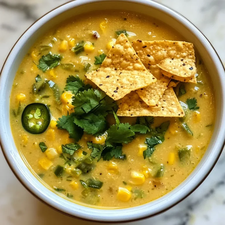 Um eine leckere Jalapeño Popper Suppe zu machen, brauchst du einige wichtige Zutaten. Hier sind die Hauptbestandteile: - 4 Jalapeños, entkernt und fein gewürfelt - 1 Esslöffel Olivenöl - 1 kleine Zwiebel, gewürfelt - 3 Knoblauchzehen, fein gehackt - 4 Tassen Hühner- oder Gemüsebrühe - 2 Tassen Frischkäse, weichgerührt - 1 Tasse geriebener scharfer Cheddar-Käse - 1 Tasse Maiskörner (frisch oder tiefgekühlt) Diese Zutaten bilden die Basis für den cremigen und würzigen Geschmack, den du in der Suppe willst. Zusätzlich zu den Hauptzutaten brauchst du einige Gewürze und Extras, um den Geschmack zu verstärken: - 1 Teelöffel geräucherter Paprika - Salz und Pfeffer nach Geschmack Diese Gewürze geben der Suppe die richtige Tiefe und den nötigen Kick. Die Garnierung macht die Suppe noch besser. Hier sind einige Vorschläge: - ½ Tasse frischer Koriander, gehackt (zum Garnieren) - Zerbröselte Tortilla-Chips (zum Bestreuen) Diese Garnierungen sorgen für Farbe und einen knusprigen Biss. Sie heben die Aromen der Suppe hervor und machen sie noch ansprechender. {{ingredient_image_2}} Zuerst sammeln Sie alle Zutaten. Sie brauchen: - 4 Jalapeños, entkernt und fein gewürfelt - 1 Esslöffel Olivenöl - 1 kleine Zwiebel, gewürfelt - 3 Knoblauchzehen, fein gehackt - 4 Tassen Hühner- oder Gemüsebrühe - 2 Tassen Frischkäse, weichgerührt - 1 Tasse geriebener scharfer Cheddar-Käse - 1 Tasse Maiskörner (frisch oder tiefgekühlt) - 1 Teelöffel geräucherter Paprika - Salz und Pfeffer nach Geschmack - ½ Tasse frischer Koriander, gehackt (zum Garnieren) - Zerbröselte Tortilla-Chips (zum Bestreuen) Achten Sie darauf, die Jalapeños gut zu entkernen. So kontrollieren Sie die Schärfe. Würfeln Sie die Zwiebel und den Knoblauch klein. Das sorgt für guten Geschmack. Heizen Sie einen großen Topf bei mittlerer Hitze. Geben Sie das Olivenöl hinein. Fügen Sie die gewürfelte Zwiebel hinzu. Braten Sie sie etwa 5 Minuten an, bis sie weich und durchscheinend ist. Fügen Sie nun den gehackten Knoblauch und die Jalapeños hinzu. Braten Sie alles weitere 2-3 Minuten. Gießen Sie dann die Brühe hinein und bringen Sie die Mischung zum Kochen. Sobald die Suppe kocht, rühren Sie den Frischkäse ein. Er sollte sich gut auflösen. Fügen Sie den geriebenen Cheddar-Käse hinzu. Rühren Sie, bis der Käse geschmolzen ist. Mischen Sie den Mais und den geräucherten Paprika ein. Lassen Sie die Suppe 10 Minuten köcheln. So verbinden sich die Aromen gut. Schmecken Sie die Suppe mit Salz und Pfeffer ab. Nehmen Sie die Suppe vom Herd. Lassen Sie sie ein paar Minuten abkühlen. Servieren Sie die Suppe in Schalen. Garnieren Sie jede Schale mit zerbröselten Tortilla-Chips. Fügen Sie einen Sprinkler frisch gehacktem Koriander hinzu. So sieht die Suppe lecker und einladend aus. Um die Jalapeño Popper Suppe perfekt zu machen, sind einige Tricks hilfreich: - Frische Zutaten: Verwenden Sie frische Jalapeños und Gemüse für den besten Geschmack. - Richtig schneiden: Schneiden Sie die Zwiebel klein, damit sie gleichmäßig kocht. - Hitze kontrollieren: Kochen Sie bei mittlerer Hitze, um ein Anbrennen zu vermeiden. Die Schärfe der Suppe können Sie leicht anpassen: - Weniger Jalapeños: Für eine mildere Suppe nehmen Sie weniger Jalapeños. - Entfernen der Kerne: Die Kerne sind sehr scharf. Entfernen Sie sie für weniger Hitze. - Mehr Jalapeños hinzufügen: Wenn Sie es schärfer mögen, fügen Sie mehr Jalapeños hinzu. Einige häufige Fehler können den Geschmack ruinieren: - Nicht genug rühren: Rühren Sie gut, damit der Käse gleichmäßig schmilzt. - Zu viel Brühe: Verwenden Sie nicht mehr Brühe als angegeben, sonst wird die Suppe wässrig. - Zu lang kochen: Kochen Sie die Suppe nicht zu lange, um die frischen Aromen zu erhalten. Pro Tipps Jalapeño Vorbereitung: Achte darauf, die Jalapeños gut zu entkernen, um die Schärfe zu kontrollieren. Wenn du eine mildere Suppe möchtest, entferne die Samen vollständig. Frischkäse richtig einarbeiten: Lass den Frischkäse vorher auf Zimmertemperatur kommen, damit er sich leichter in der Suppe auflöst und keine Klumpen bildet. Variiere den Käse: Du kannst den scharfen Cheddar-Käse durch eine Mischung aus verschiedenen Käsesorten ersetzen, um neue Geschmäcker zu entdecken, wie z.B. Gouda oder Monterey Jack. Einige Kräuter hinzufügen: Experimentiere mit anderen frischen Kräutern wie Petersilie oder Schnittlauch als Garnitur für zusätzliche Frische und Geschmack. {{image_4}} Um eine vegetarische Jalapeño Popper Suppe zu machen, tausche die Brühe aus. Verwende Gemüsebrühe anstelle von Hühnerbrühe. Das gibt den gleichen Geschmack ohne Fleisch. Du kannst auch mehr Gemüse hinzufügen. Zum Beispiel, Zucchini oder Paprika passen gut. Diese geben der Suppe mehr Farbe und Textur. Die Käsewahl ist wichtig für den Geschmack. Wenn du keinen scharfen Cheddar magst, probiere milden Cheddar oder Gouda. Diese Käsesorten schmelzen gut und geben eine cremige Konsistenz. Du kannst auch veganen Käse verwenden, wenn du eine pflanzliche Option wünschst. Achte darauf, dass er gut schmilzt. Für mehr Protein kannst du Hühnchen oder Bohnen hinzufügen. Gekochtes Hühnchen passt perfekt. Schneide es klein und rühre es in die Suppe. Wenn du Bohnen magst, nimm schwarze Bohnen oder Kidneybohnen. Diese geben der Suppe mehr Substanz und machen sie sättigender. Um die Jalapeño Popper Suppe frisch zu halten, bewahre sie in einem luftdichten Behälter auf. Lass die Suppe zuerst abkühlen. Danach füllst du sie in den Behälter. So bleibt der Geschmack und die Cremigkeit erhalten. Achte darauf, dass der Behälter gut verschlossen ist. So vermeidest du, dass die Suppe Gerüche aus dem Kühlschrank aufnimmt. Du kannst die Suppe auch einfrieren. Teile sie in Portionen auf, bevor du sie in den Gefrierschrank stellst. Benutze Gefrierbeutel oder geeignete Behälter. Achte darauf, etwas Platz für die Ausdehnung der Suppe zu lassen. Zum Auftauen stelle den Behälter einfach über Nacht in den Kühlschrank. Du kannst die Suppe dann auf dem Herd oder in der Mikrowelle wieder erhitzen. Im Kühlschrank bleibt die Jalapeño Popper Suppe etwa 3 bis 4 Tage frisch. Stelle sicher, dass sie gut verpackt ist. Überprüfe vor dem Essen immer den Geruch und das Aussehen. Wenn die Suppe schlecht riecht oder seltsam aussieht, wirf sie weg. Es ist besser, auf Nummer sicher zu gehen. Um die Suppe schärfer zu machen, füge mehr Jalapeños hinzu. Du kannst auch die Kerne der Jalapeños verwenden. Diese enthalten viel Schärfe. Wenn du es noch feuriger magst, probiere auch scharfen Käse oder etwas Chili-Pulver. Achte darauf, die Schärfe langsam zu steigern. So kannst du sicher sein, dass es dir schmeckt. Ja, du kannst die Suppe im Voraus zubereiten. Koche die Suppe wie beschrieben und lasse sie abkühlen. Dann füllst du sie in Behälter und bewahrst sie im Kühlschrank auf. So bleibt die Suppe frisch für bis zu drei Tage. Wenn du sie aufwärmst, rühre sie gut um. Manchmal trennt sich die Suppe leicht. Zu Jalapeño Popper Suppe passen viele leckere Beilagen. Tortilla-Chips sind eine tolle Wahl. Sie bringen einen schönen Crunch. Auch frisches Brot passt gut. Serviere dazu einen einfachen Salat. Ein bisschen Sauerrahm auf der Suppe schmeckt ebenfalls klasse. Du kannst auch Avocado oder Limettenschnitze als Beilage anbieten. Die Jalapeño Popper Suppe bietet eine tolle Mischung aus Aromen. Wir haben die wichtigsten Zutaten, Schritte und Tipps angesehen. Ob Sie sie schärfer machen oder vegetarisch gestalten möchten, die Optionen sind vielfältig. Denken Sie an die besten Lagermethoden, um die frisch zubereitete Suppe lange zu genießen. Diese Suppe ist nicht nur lecker, sondern auch einfach zuzubereiten. Experimentieren Sie mit verschiedenen Variationen, um Ihre persönliche Lieblingsversion zu finden. Guten Appetit!