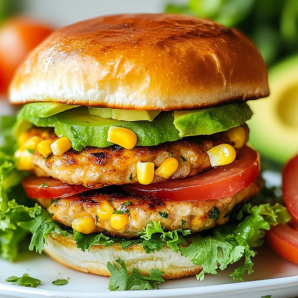 Für die Hühnchen-Mais-Burger benötigst du folgende Zutaten: - 450 g gemahlenes Hühnchen - 240 g Maiskörner (frisch oder gefroren) - 60 g Semmelbrösel - 40 g gewürfelte rote Paprika - 40 g fein gehackte Frühlingszwiebeln - 1/4 Teelöffel Knoblauchpulver - 1/4 Teelöffel Kreuzkümmel - 1/2 Teelöffel Salz - 1/4 Teelöffel schwarzer Pfeffer - 40 g frischer Koriander, gehackt - 1 Ei, geschlagen - Olivenöl zum Grillen - Burgerbrötchen - Blattsalat und Tomatenscheiben zum Servieren - Avocadoscheiben (optional) Diese Zutaten bilden die Basis für die Burger. Das gemahlene Hühnchen bringt eine zarte Textur. Der Mais fügt Süße und Crunch hinzu. Du kannst die Zutaten leicht anpassen. Wenn du kein Hühnchen magst, probiere Putenhackfleisch. Für vegetarische Optionen verwende schwarze Bohnen oder Kichererbsen. Die Paprika kann durch Zucchini ersetzt werden. Experimentiere mit Kräutern wie Petersilie oder Basilikum, um neue Geschmäcker zu entdecken. Eine Portion (ein Burger) hat etwa: - Kalorien: 350 - Fett: 10 g - Kohlenhydrate: 30 g - Eiweiß: 25 g Diese Werte können variieren, je nach den verwendeten Zutaten. Achte darauf, frische und hochwertige Produkte zu wählen. So wird dein Burger nicht nur lecker, sondern auch gesund. {{ingredient_image_2}} Um die Mischung für deine Hühnchen-Mais-Burger zu machen, nimm eine große Rührschüssel. Füge 450 g gemahlenes Hühnchen hinzu. Dann kommen 240 g Maiskörner dazu. Du kannst frische oder gefrorene verwenden. Jetzt gib 60 g Semmelbrösel, 40 g gewürfelte rote Paprika und 40 g fein gehackte Frühlingszwiebeln in die Schüssel. Füge 1/4 Teelöffel Knoblauchpulver, 1/4 Teelöffel Kreuzkümmel, 1/2 Teelöffel Salz und 1/4 Teelöffel schwarzen Pfeffer hinzu. Mische alles gut durch. Zum Schluss kommt 40 g frischer Koriander und 1 geschlagenes Ei in die Mischung. Verwende deine Hände, um alles gut zu vermengen. Teile die Mischung in gleichmäßige Portionen auf. Forme daraus Burger-Patties, die etwa 1,25 cm dick sind. Achte darauf, dass sie gleichmäßig geformt sind. So garen sie gleichmäßig. Lege die Patties auf einen Teller oder ein Brett, während du den Grill vorbereitest. Heize eine Grillpfanne oder den Grill auf mittlere Hitze vor. Bestreiche die Grillfläche leicht mit Olivenöl. Lege die Patties vorsichtig auf den Grill. Grill sie für etwa 5-6 Minuten auf jeder Seite. Achte darauf, dass die Innentemperatur 74°C erreicht. In der letzten Minute kannst du die Brötchen leicht auf dem Grill toasten. So werden sie warm und knusprig. Wenn die Patties und Brötchen fertig sind, baue deine Burger zusammen. Füge einen Blattsalat und eine Scheibe Tomate hinzu. Optional kannst du auch Avocadoscheiben verwenden. Grillen kann viel Spaß machen. Hier sind einige Tipps, die dir helfen. Heiz den Grill gut vor. Eine Temperatur von etwa 200°C ist ideal. So garen die Patties gleichmäßig. Verwende etwas Olivenöl auf dem Grill. Das hilft, dass die Burger nicht ankleben. Lege die Patties vorsichtig auf den Grill. Zu viel Druck kann den Saft entweichen lassen. Ein häufiger Fehler ist, die Burger zu oft zu wenden. Wende sie nur einmal, um die Kruste zu halten. Wenn du die Patties zu lange grillst, werden sie trocken. Achte darauf, dass die Innentemperatur mindestens 74°C erreicht. Überprüfe dies mit einem Fleischthermometer. Ein weiterer Fehler ist, die Brötchen zu ignorieren. Toast sie für zusätzlichen Geschmack und eine knusprige Textur. Um die Burger saftig zu halten, ist die Mischung wichtig. Füge frische Zutaten hinzu, wie die Maiskörner und Paprika. Diese bringen Feuchtigkeit in die Patties. Das geschlagene Ei hilft auch, die Mischung zusammenzuhalten. Achte darauf, die Patties nicht zu fest zu drücken. Lass sie locker, damit sie beim Grillen saftig bleiben. Pro Tipps Frische Zutaten verwenden: Für den besten Geschmack solltest du frische Maiskörner und frische Kräuter verwenden. Sie verleihen den Burgern ein intensives Aroma. Variationen ausprobieren: Du kannst den Burger mit verschiedenen Gemüsesorten wie Zucchini oder Karotten anpassen, um zusätzliche Nährstoffe und Geschmack zu integrieren. Patty-Vorbereitung: Stelle sicher, dass die Patties gleichmäßig geformt sind, damit sie gleichmäßig garen. Ein leichtes Drücken in der Mitte des Patties kann auch das Aufblähen während des Grillens verhindern. Grilltemperatur kontrollieren: Achte darauf, dass der Grill die richtige Temperatur hat, bevor du die Patties auflegst. Dies hilft, eine schöne Kruste zu bilden und die Innentemperatur schnell zu erhöhen. {{image_4}} Du kannst die Hühnchen-Mais-Burger leicht anpassen. Ersetze das Hühnchen durch schwarze Bohnen oder Kichererbsen. Diese Optionen bieten einen tollen Geschmack. Mische die Bohnen mit Mais, Semmelbröseln und Gewürzen. Füge etwas Leinsamen oder Chiasamen hinzu, um die Bindung zu verbessern. So erhältst du leckere vegetarische oder vegane Patties. Die Gewürze machen einen großen Unterschied. Probiere, die Mischung mit Chili-Pulver für Schärfe zu verfeinern. Oder füge Paprikapulver für einen rauchigen Geschmack hinzu. Auch frische Kräuter wie Petersilie oder Basilikum passen gut. Experimentiere mit diesen Optionen, um deinen perfekten Burger-Geschmack zu finden. Die Beläge sind entscheidend für den Genuss. Toppe deinen Burger mit frischem Salat und Tomaten. Avocadoscheiben bringen eine cremige Note. Du kannst auch Käse oder Jalapeños hinzufügen, wenn du es würziger magst. Serviere die Burger auf einem knusprigen Brötchen mit einer Seite Pommes oder einem frischen Salat. So wird jede Mahlzeit zu einem Fest! Um die Burger-Mischung frisch zu halten, lagere sie in einem luftdichten Behälter. Stelle sicher, dass du den Behälter gut schließt. So bleibt die Mischung bis zu zwei Tage im Kühlschrank frisch. Wenn du die Mischung länger aufbewahren möchtest, gibt es einfache Möglichkeiten. Wenn du die Patties einfrieren willst, forme sie zuerst. Lege die Patties auf ein Backblech und friere sie für etwa eine Stunde ein. Dies hilft, sie zusammenzuhalten. Danach kannst du die gefrorenen Patties in einen Gefrierbeutel geben. So bleiben sie bis zu drei Monate haltbar. Du kannst sie direkt aus dem Gefrierschrank grillen, ohne vorher aufzutauen. Die zubereiteten Burger halten sich im Kühlschrank etwa drei Tage. Achte darauf, die Burger in einem luftdichten Behälter zu lagern. Wenn du die Burger nicht sofort essen möchtest, ist das Einfrieren eine gute Option. So kannst du immer wieder leckere Hühnchen-Mais-Burger genießen! Die Hühnchen-Mais-Burger müssen etwa 5-6 Minuten auf jeder Seite gegrillt werden. Achte darauf, dass die Innentemperatur 74°C erreicht. So sind sie sicher und gut durchgegart. Wenn du die Burger grillst, schau nach, ob sie schön goldbraun sind. Das gibt dir ein gutes Zeichen, dass sie bereit sind. Ja, du kannst gefrorenes Hühnchen verwenden. Du solltest es aber vorher auftauen. Am besten lässt du das Hühnchen über Nacht im Kühlschrank auftauen. So bleibt es frisch und gut. Wenn das Hühnchen nicht vollständig aufgetaut ist, können die Burger ungleichmäßig garen. Achte darauf, dass du die Mischung gut vermengst, damit alles gleichmäßig verteilt ist. Zu Hühnchen-Mais-Burgern passen viele leckere Beilagen. Hier sind einige beliebte Optionen: - Pommes frites oder Süßkartoffelpommes - Coleslaw für einen knackigen Geschmack - Gegrilltes Gemüse für etwas Frische - Ein einfacher grüner Salat - Guacamole oder Salsa für zusätzlichen Geschmack Diese Beilagen machen dein Essen noch besser und runden das Gericht perfekt ab. In diesem Artikel haben wir alles über Hühnchen-Mais-Burger behandelt. Wir sahen uns die Hauptzutaten, die Zubereitung und die besten Grilltipps an. Außerdem entdeckten wir Variationen und Lagerungstipps. Denk daran, Qualität und Frische sind wichtig für guten Geschmack. Nutze die Tipps, um deine Burger perfekt zu machen. Lass deiner Kreativität freien Lauf und genieße jeden Bissen!