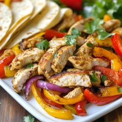 Für die leckeren Blattpfannen Fajitas brauchst du: - 450 g Hähnchenbrustfilets, in Streifen geschnitten - 1 rote Paprika, in Streifen geschnitten - 1 gelbe Paprika, in Streifen geschnitten - 1 grüne Paprika, in Streifen geschnitten - 1 rote Zwiebel, in dünne Scheiben geschnitten Diese frischen Zutaten sorgen für einen tollen Geschmack und eine schöne Farbe. Die Gewürze sind der Schlüssel zu deinem Gericht. Du benötigst: - 3 Esslöffel Olivenöl - 2 Teelöffel Chilipulver - 1 Teelöffel Kreuzkümmel - 1 Teelöffel Knoblauchpulver - 1 Teelöffel Paprika - Salz und Pfeffer nach Geschmack - Saft von 1 Limette Diese Mischung gibt den Fajitas einen würzigen Kick. Das Olivenöl hilft, alles saftig zu halten. Serviere die Fajitas auf warmen Tortillas. Du kannst Weizentortillas oder Maistortillas verwenden. Ich empfehle, die Fajitas mit frischem Koriander zu garnieren. Du kannst auch Beilagen wie Guacamole, Sauerrahm oder Salsa hinzufügen. Diese Extras machen das Gericht noch besser. {{ingredient_image_2}} Zuerst heize den Ofen auf 200°C vor. Nimm eine große Schüssel. Schneide die Hähnchenbrust in Streifen. Füge die geschnittenen Paprika und Zwiebel hinzu. Sieh dir die Farben an. Das macht das Gericht schön und appetitlich. In einer anderen Schüssel vermenge Olivenöl, Chilipulver, Kreuzkümmel und Knoblauchpulver. Diese Gewürze machen die Fajitas würzig. Schmecke mit Salz und Pfeffer ab. Danach presse den Limettensaft hinein. Rühre alles gut durch. Gieße die Gewürzmischung über das Hähnchen und Gemüse. Mische alles, bis es gleichmäßig bedeckt ist. So schmeckt jedes Stück gut. Verteile die Mischung auf einem großen Backblech. Achte darauf, dass die Stücke nicht übereinander liegen. So garen sie gleichmäßiger. Schiebe das Blech in den Ofen. Backe die Fajitas für 20-25 Minuten. Die richtige Temperatur sorgt dafür, dass das Hähnchen zart wird und das Gemüse weich ist. Halte nach 10-12 Minuten an und rühre um. So verhinderst du, dass alles aneinander klebt. Es hilft auch, die Fajitas gleichmäßig zu garen. Wenn das Hähnchen keine rosa Stellen mehr hat, sind sie fertig. Lass sie nach dem Backen ein paar Minuten ruhen. Das macht sie saftiger. Jetzt sind sie bereit, um serviert zu werden! Die Gewürze sind der Schlüssel zu köstlichen Fajitas. Ich benutze Chilipulver, Kreuzkümmel, Knoblauchpulver und Paprika. Diese Mischung sorgt für einen vollen Geschmack. Fühlen Sie sich frei, die Menge nach Ihrem Geschmack anzupassen. Sehen Sie, was für Sie am besten funktioniert. Sie können die Zutaten leicht ändern. Verwenden Sie Hähnchenbrust oder Hühnchenschenkel. Auch Tofu funktioniert gut für eine vegane Variante. Tauschen Sie die Paprika gegen Zucchini oder Auberginen aus. Sehen Sie, was im Kühlschrank ist. Variieren Sie, um neue Geschmäcker zu entdecken. Die Fajitas lassen sich gut im Voraus vorbereiten. Marinieren Sie das Hähnchen und das Gemüse einige Stunden vorher. Lagern Sie die Mischung in einem Behälter im Kühlschrank. So verbinden sich die Aromen besser. Am Tag der Zubereitung müssen Sie nur noch backen. Pro Tipps Würzen Sie das Hähnchen gut: Stellen Sie sicher, dass das Hähnchen gleichmäßig mit der Marinade bedeckt ist, um den besten Geschmack zu erzielen. Je länger es mariniert, desto intensiver wird der Geschmack. Gemüse nicht überkochen: Achten Sie darauf, das Gemüse nicht zu lange zu backen, damit es knackig bleibt. Zu lange Garzeit kann dazu führen, dass es matschig wird. Variieren Sie die Tortillas: Experimentieren Sie mit verschiedenen Tortilla-Sorten, wie Vollkorn oder glutenfreien Varianten, um Abwechslung in Ihr Gericht zu bringen. Frische Kräuter hinzufügen: Garnieren Sie die Fajitas nicht nur mit Koriander, sondern probieren Sie auch andere frische Kräuter wie Petersilie oder Minze für einen zusätzlichen Frischekick. {{image_4}} Für eine leckere vegetarische Version nutze einfach mehr Gemüse. Du kannst Zucchini, Auberginen oder Champignons hinzufügen. Diese Gemüse bringen Geschmack und Textur. Schneide sie in Streifen, genau wie die Paprika und Zwiebeln. Mische sie mit der gleichen Marinade. Backe sie ebenso bei 200°C. Das Ergebnis ist bunt und gesund. Wenn du Abwechslung suchst, probiere Rindfleisch oder Tofu. Für Rindfleisch wähle dünn geschnittenes Steak. Marinade bleibt gleich, aber die Garzeit kann variieren. Tofu ist eine tolle Option für Veganer. Nimm festen Tofu, schneide ihn in Streifen und mariniere ihn. Er wird knusprig und lecker im Ofen. Serviere die Fajitas in Taco-Schalen für einen besonderen Kick. Die knusprigen Schalen machen jede Mahlzeit spaßig. Du kannst auch eine Schüssel verwenden und alles mischen. Füge frische Salsa, Guacamole oder Käse hinzu. Diese Extras bringen noch mehr Geschmack und Vielfalt. Nach dem Essen bleibt oft etwas übrig. Packe die Reste in einen luftdichten Behälter. So bleiben die Aromen frisch. Lass die Fajitas zuerst auf Raumtemperatur abkühlen. Dann kannst du sie sicher im Kühlschrank aufbewahren. Um die Fajitas wieder warm zu machen, benutze die Mikrowelle. Stelle die Mikrowelle auf mittlere Hitze und erwärme sie in kurzen Abständen. Rühre die Fajitas um, damit sie gleichmäßig warm werden. Du kannst auch eine Pfanne verwenden. Erhitze sie dort bei mittlerer Hitze, bis sie heiß sind. Im Kühlschrank halten die Fajitas bis zu drei Tage. Wenn du sie länger aufbewahren möchtest, friere sie ein. Im Gefrierschrank sind sie bis zu drei Monate haltbar. Achte darauf, sie gut zu verpacken, damit sie nicht austrocknen. So bleiben sie lecker und frisch für dein nächstes Essen! Die Zubereitung der Fajitas dauert insgesamt etwa 35 Minuten. - Vorbereitungszeit: 10 Minuten - Backzeit: 20-25 Minuten Zuerst schneiden Sie das Hähnchen und das Gemüse. Danach mischen Sie alles mit der Marinade. Schließlich backen Sie alles im Ofen. Ein schneller und einfacher Prozess! Ja, Fajitas sind perfekt für Meal Prep. Sie lassen sich gut lagern und wieder aufwärmen. - Bereiten Sie die Fajitas am Sonntag vor. - Teilen Sie die Portionen in Behälter auf. - Lagern Sie die Behälter im Kühlschrank oder Gefrierfach. Die Fajitas schmecken auch nach ein paar Tagen noch gut. Sie sparen Zeit und genießen leckeres Essen! Fajitas lassen sich wunderbar mit vielen Beilagen kombinieren. Hier sind einige Ideen: - Guacamole - Sauerrahm - Salsa - Reis oder Bohnen - Frischer Salat Diese Beilagen bringen noch mehr Geschmack und Textur auf den Teller. Machen Sie Ihre Fajitas zum Highlight jeder Mahlzeit! Diese Fajitas sind einfach zuzubereiten und vielseitig. Wir haben die Hauptzutaten, Gewürze und Serviervorschläge erkundet. Die Schritt-für-Schritt-Anleitung zeigt dir, wie du perfekte Fajitas erhältst. Mit Tipps zur Anpassung und Variationen, kannst du das Gericht nach deinem Geschmack gestalten. Zudem hast du gelernt, wie du Reste richtig lagerst. Probiere die verschiedenen Optionen aus und finde deine Lieblingsversion. Fajitas sind nicht nur lecker, sie bringen auch Freude ins Kochen.