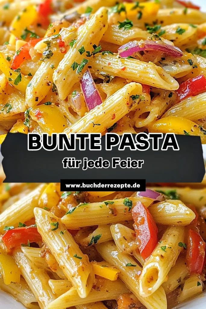 Entdecke dieses köstliche Rasta Pasta Rezept, die vegane Pasta Variante voller Farben und Aromen! Diese bunte Pasta mit Paprika und einer cremigen Pasta Sauce ist nicht nur einfach zuzubereiten, sondern begeistert auch jeden Pasta-Liebhaber. Perfekt als schnelles Abendessen oder für besondere Anlässe. Probiere es aus und teile deine Kreation! #RastaPasta #VeganeRezepte #BuntePasta #CremigeSauce