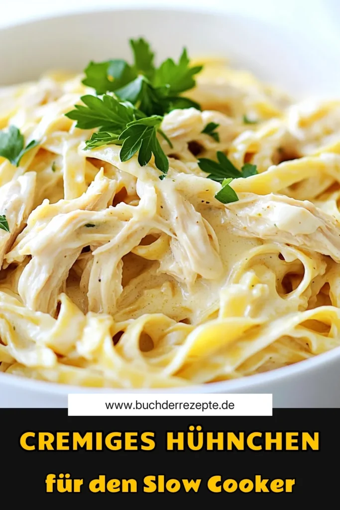 Genießen Sie ein köstliches Abendessen mit cremiger Slow Cooker Hühnchen Alfredo Pasta! Dieses einfache Rezept kombiniert zarte Hähnchenbrust, cremige Sauce und zarte Fettuccine für einen geschmackvollen Genuss. Ideal für beschäftigte Tage, bei denen Sie wenig Zeit in der Küche verbringen möchten. Klicken Sie jetzt, um das vollständige Rezept zu entdecken und Ihre Familie zu beeindrucken! #SlowCookerRezepte #Hühnchen #PastaLovers #LeckereRezepte