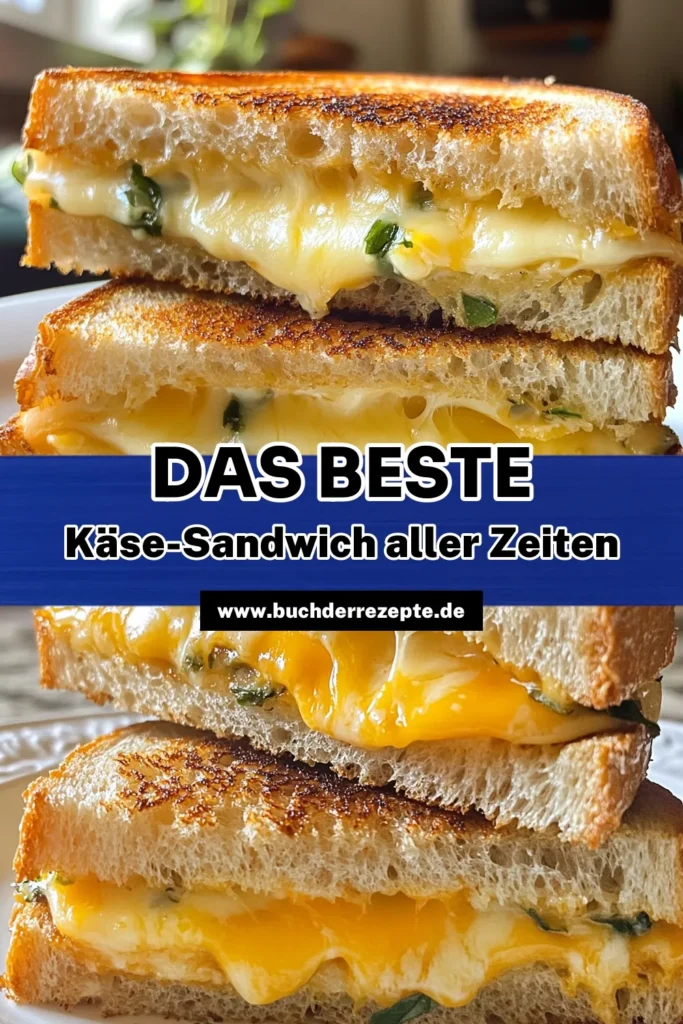 Genieße das perfekte gegrillte Käse-Sandwich mit unserem einfachen Rezept für Käse-Sandwich! Dieses köstliche Käse-Sandwich mit Basilikum, hergestellt mit aromatischem Sauerteigbrot, bringt jeden zum Schmelzen. Verwende unrasierten scharfen Cheddar-Käse für das besondere Etwas. Probiere unser Rezept aus und erlebe, wie einfach es ist, ein herzhaftes Gericht zuzubereiten. Speichere es dir für später! #KäseSandwich #Sauerteigbrot #Rezept #Grillkäse