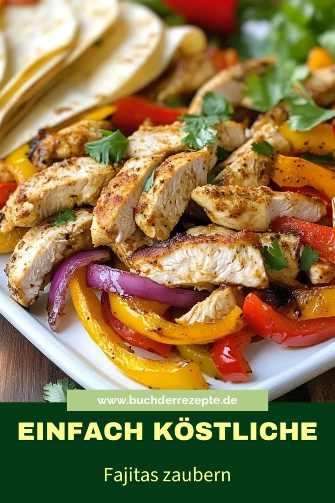Entdecken Sie dieses einfache Hühnchen Fajitas Rezept für gesunde Blattpfanne Fajitas, die in nur 35 Minuten zubereitet sind! Mit frischem Gemüse und würzigen Aromen sind diese Fajitas mit Gemüse der perfekte Genuss für die ganze Familie. Bereiten Sie sich auf köstliche Momente vor und servieren Sie die Fajitas auf warmen Tortillas. Jetzt ausprobieren und genießen! #BlattpfanneFajitas #HühnchenFajitasRezept #gesundeFajitas #einfacheFajitas