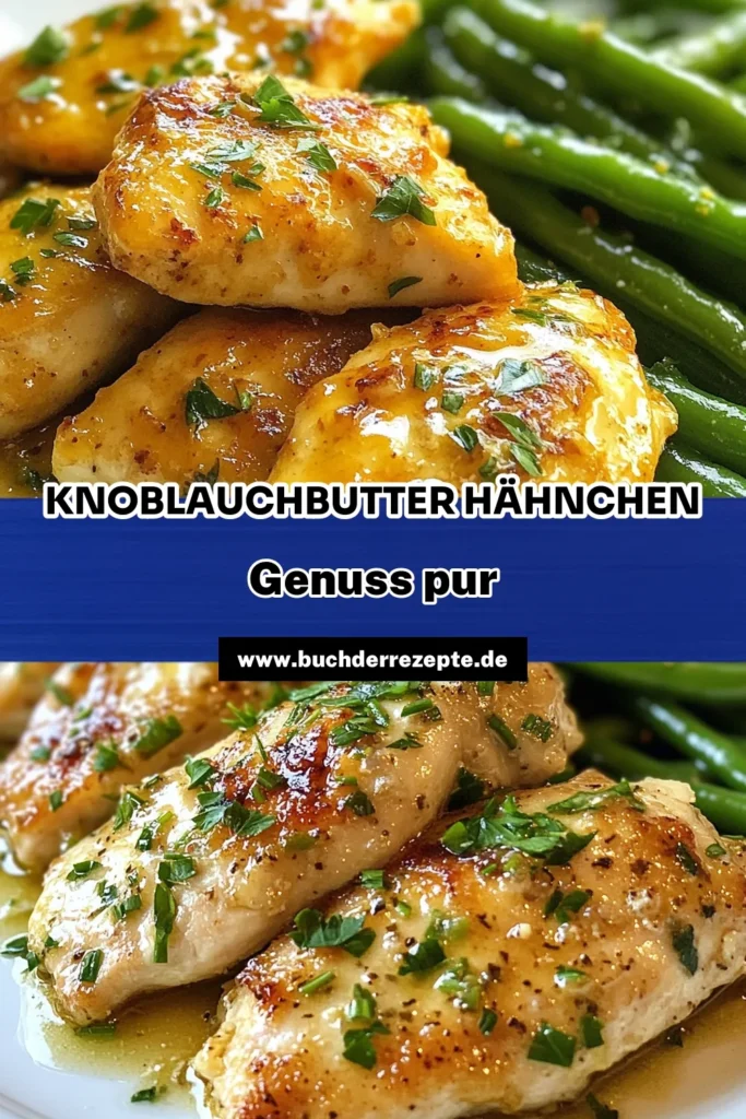 Entdecke dieses köstliche Knoblauchbutter-Hähnchen mit leuchtenden grünen Bohnen! Dieses einfache Hähnchenrezept mit Hähnchenbrust und einer aromatischen Knoblauchsoße ist die perfekte gesunde Mahlzeit mit Bohnen für die ganze Familie. In nur 30 Minuten zubereitet, wird es ein Hit auf deinem Esstisch. Probiere es aus und lass dich von den Aromen begeistern! Speichere jetzt dieses tolle Rezept! #KnoblauchbutterHähnchen #einfachesHähnchenrezept #HähnchenbrustMitGrünenBohnen #GesundeMahlzeitMitBohnen