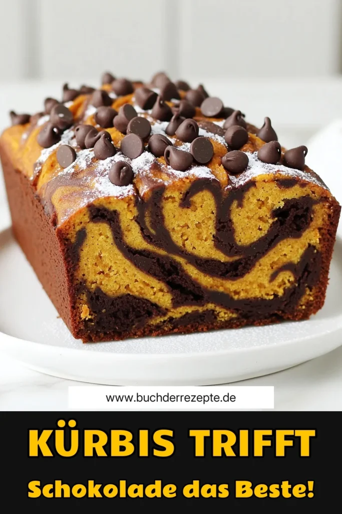 Entdecken Sie das köstliche Rezept für Kürbis-Schokoladen-Marmorbrot, ein perfektes Herbstgebäck! Mit einer harmonischen Kombination aus Kürbispüree und zartbitterer Schokolade ist dieses Brot nicht nur lecker, sondern auch einfach zuzubereiten. Ideal für den Nachmittagskaffee oder als Snack! Klicken Sie durch, um das gesamte Rezept zu erhalten und Ihre Familie und Freunde zu begeistern. #KürbisSchokoladenMarmorbrot #Herbstrezepte #backen #Kürbisrezepte