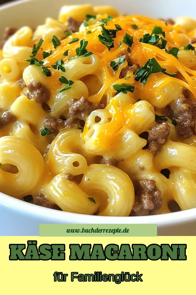 Entdecken Sie dieses köstliche Käse Macaroni Rezept mit Rinderhackfleisch! Die cremigen Käse Makkaroni sind perfekt für eine einfache Macaroni Zubereitung und die ganze Familie wird es lieben. Bereiten Sie diese Pasta mit Cheddar Käse schnell und einfach in einem Topf zu – ideal für beschäftigte Abende! Probieren Sie es aus und teilen Sie Ihre Kreationen! #KäseMacaroni #RinderhackfleischMakkaroni #CremigeKäseMakkaroni #EinfacheMacaroniZubereitung