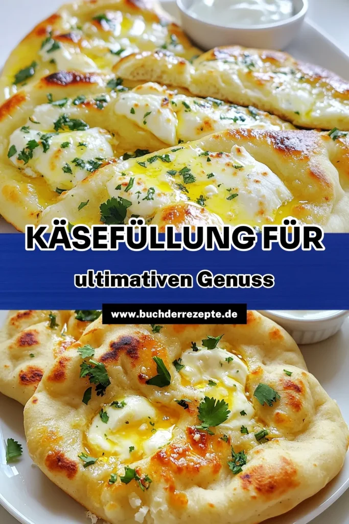 Entdecken Sie das Rezept für köstliche käsegefüllte Knoblauch Naan, das Ihre Geschmacksknospen verzaubern wird! Mit einfach zu findenden Zutaten und einer unkomplizierten Anleitung zaubern Sie in weniger als einer Stunde ein perfektes Gericht. Erleben Sie den geschmolzenen Mozzarella und das Aroma von frischem Knoblauch. Klicken Sie hier, um die Anleitung zu lesen und genießen Sie Ihr neues Lieblingsgericht! #KäsegefüllteNaan #Knoblauchbrot #EinfacheRezepte #VegetarischEssen