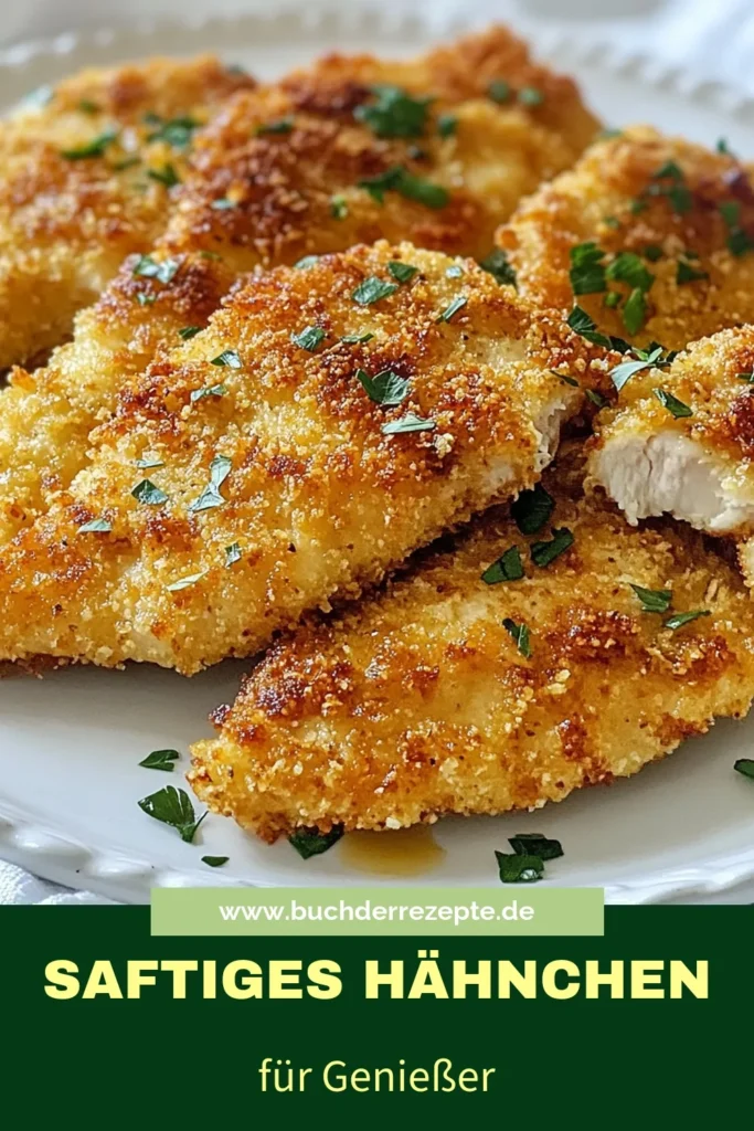 Entdecken Sie dieses zarte Hähnchenrezept, das im Mund schmilzt! Mit saftiger Hähnchenbrust marinieren Sie die perfekte Kombination aus Buttermilch und Gewürzen. Ob knuspriges Hähnchen für den Abend oder einfaches Ofenhähnchen für die Familie, dieses Rezept wird alle begeistern. Probieren Sie es aus und lassen Sie sich inspirieren! Speichern Sie für später! #Hähnchenrezept #Ofenhähnchen #ButtermilchHähnchen #knusprigesHähnchen