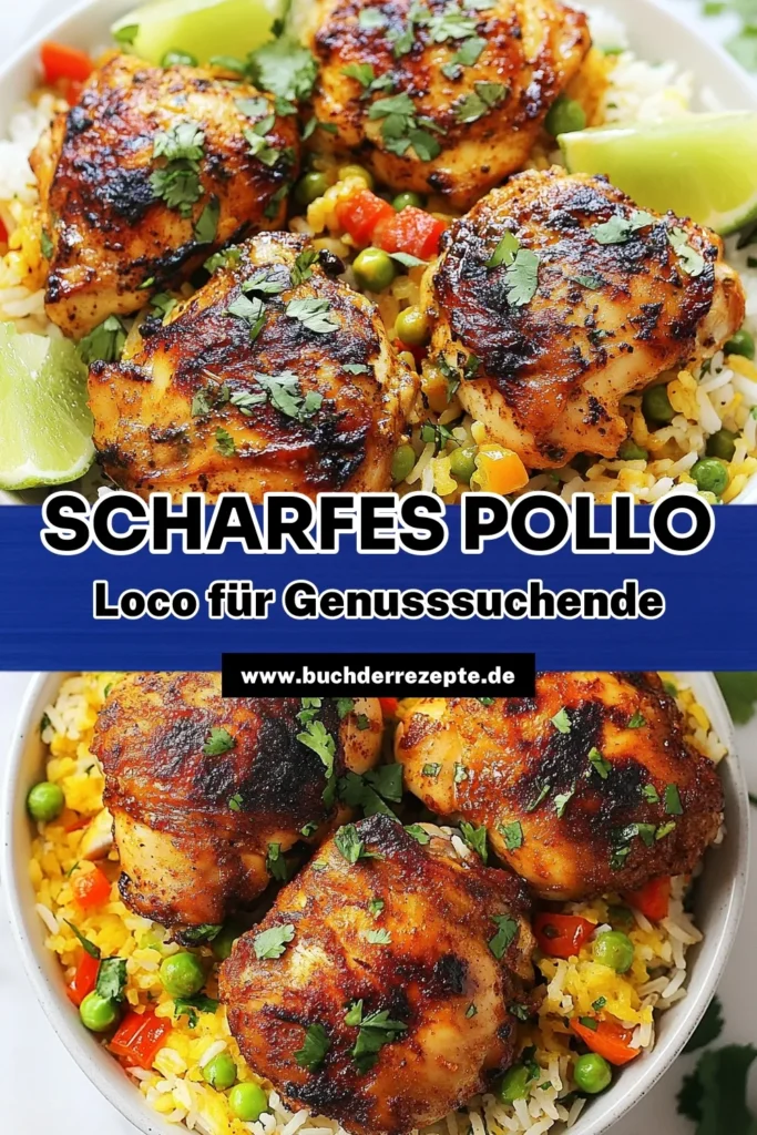 Entdecke unser köstliches Pollo Loco Rezept! Dieses würzige Hähnchengericht mit Hühnchenkeulen und Langkornreis vereint die Aromen Mexikos in einer leckeren Mahlzeit. Ideal für ein Familienessen oder eine gemütliche Runde mit Freunden. Lerne, wie du Hähnchen mit Reis perfekt zubereitest und erlebe ein neues Lieblingsgericht. Probiere das Rezept aus und teile deine Ergebnisse! #PolloLoco #HähnchenMitReis #MexikanischeReisgerichte #HühnchenkeulenZubereiten