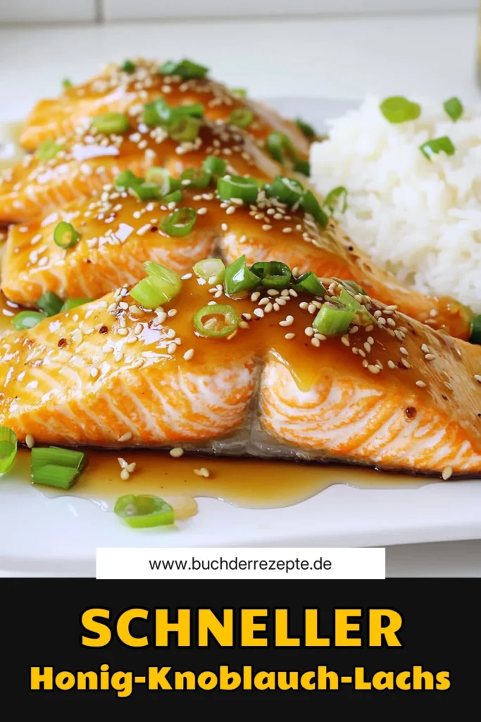 Entdecken Sie unser schnelles und köstliches Rezept für Honig-Knoblauch-Lachs in Minuten, das Ihre Geschmacksknospen verzaubern wird! Mit nur wenigen Zutaten wie frischem Lachs, Honig, Knoblauch und Sojasauce kreieren Sie ein köstliches Gericht, das in nur 20 Minuten fertig ist. Perfekt für ein schnelles Abendessen. Klicken Sie jetzt, um die vollständigen Zubereitungsschritte zu entdecken! #HonigKnoblauchLachs #schnelleRezepte #gesundessen #Fischgerichte