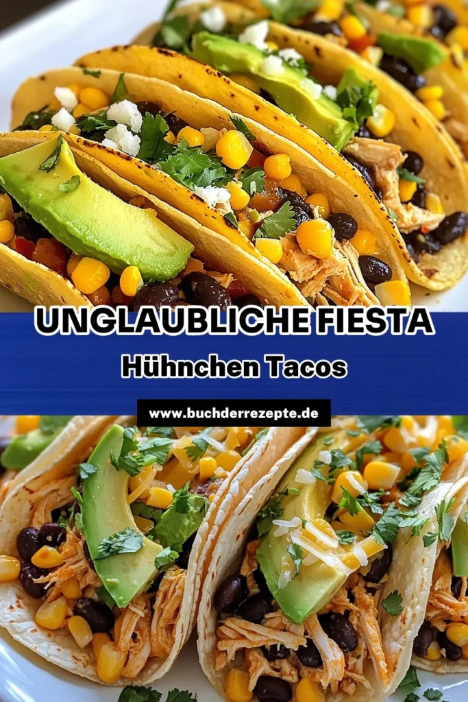 Entdecke unser einfaches Slow Cooker Tacos Rezept für köstliche Fiesta-Hühnchen-Tacos! Mit langsam gegartem Hühnchen und einer aromatischen Taco-Gewürzmischung wird jedes Stück zum Genuss. Ideal für einfache Taco-Rezepte! Bereite deine Feierlichkeiten mit diesen herzhaften Tacos vor und verwöhne Familie und Freunde. Probiere es jetzt aus und speichere das Rezept für später! #CrockpotRezepte #TacoLiebhaber #Essen #FiestaHühnchenTacos