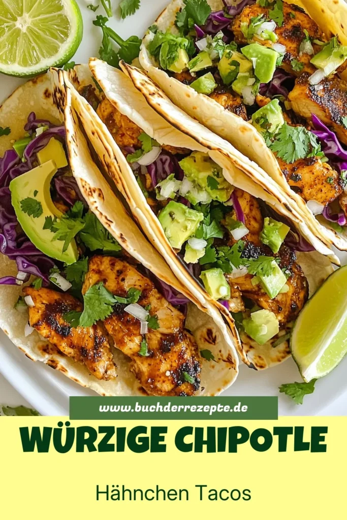 Entdecke, wie einfach es ist, köstliche Chipotle Hähnchen Tacos zuzubereiten! Unser Street Tacos Rezept verwendet würzige Hähnchen Tacos, die perfekt zu Maistortillas Füllung passen. Lerne, wie du Hähnchenschenkel marinieren kannst, um ein intensives Aroma zu erzielen. Probiere dieses Rezept aus und genieße die Kombination aus würzigem Hähnchen, frischem Gemüse und Limetten! Jetzt speichern und nachkochen! #ChipotleHähnchenTacos #StreetTacosRezept #WürzigeHähnchenTacos #MaistortillasFüllung