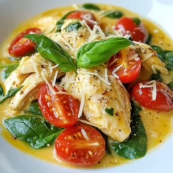 - 4 Hähnchenbrustfilets, ohne Haut und Knochen - 1 Tasse Kirschtomaten, halbiert - 1 Tasse Baby-Spinat, fest gepackt - 1 mittelgroße Zwiebel, gehackt - 4 Zehen Knoblauch, fein gehackt - 1 Tasse Schlagsahne - 1 Tasse Hühnerbrühe - 1 Tasse geriebener Parmesan - Salz und Pfeffer nach Geschmack Die Hauptzutaten sind einfach zu finden. Die Hähnchenbrust bringt viel Protein. Kirschtomaten und Spinat fügen frische Aromen hinzu. Zwiebel und Knoblauch geben Geschmack und Tiefe. Schlagsahne und Hühnerbrühe machen die Sauce cremig. - 2 Teelöffel italienische Gewürzmischung - 1 Teelöffel rote Pfefferflocken (optional, für Schärfe) Die italienische Gewürzmischung sorgt für ein tolles Aroma. Rote Pfefferflocken bringen eine schöne Schärfe. Du kannst die Menge anpassen, je nach deinem Geschmack. - Frisches Basilikum zur Garnitur Basilikum gibt dem Gericht das letzte, frische Element. Du kannst auch andere Kräuter wie Petersilie verwenden. Ein Spritzer Zitronensaft am Ende kann die Aromen aufhellen. Diese kleinen Extras können einen großen Unterschied machen. {{ingredient_image_2}} Zuerst brauchst du frische Zutaten. Nimm 4 Hähnchenbrustfilets und lege sie auf ein Brett. Würze die Filets mit Salz, Pfeffer und italienischer Gewürzmischung. Hacke eine Zwiebel und 4 Zehen Knoblauch. Halbiere 1 Tasse Kirschtomaten und packe 1 Tasse Baby-Spinat fest. Diese Schritte sind einfach und schnell. Jetzt ist es Zeit, die Zutaten in den Crockpot zu schichten. Lege zuerst die gewürzten Hähnchenbrustfilets gleichmäßig auf den Boden. Verteile dann die gehackte Zwiebel und den Knoblauch darüber. Danach kommen die halbierten Kirschtomaten und der Baby-Spinat. Diese Anordnung sorgt für einen tollen Geschmack. In einer Schüssel vermenge 1 Tasse Schlagsahne und 1 Tasse Hühnerbrühe. Gieße diese Mischung über die Zutaten im Crockpot. Füge rote Pfefferflocken hinzu, wenn du etwas Schärfe magst. Decke den Crockpot ab. Lasse das Gericht auf niedriger Stufe 6 bis 8 Stunden garen oder auf hoher Stufe 3 bis 4 Stunden. Nach 30 Minuten vor Ende der Garzeit streue 1 Tasse geriebenen Parmesan darüber. Lass den Käse schmelzen. Wenn das Gericht fertig ist, zerrupfe das Hähnchen mit zwei Gabeln. Mische es in die Sauce und serviere es mit frischem Basilikum. Um Crockpot Tuscan Garlic Chicken perfekt zuzubereiten, halte dich an die Schritte. Beginne mit frischen Zutaten. Achte darauf, die Hähnchenbrust gleichmäßig zu würzen. Das hilft, den Geschmack zu intensivieren. Verwende hochwertige Schlagsahne für eine cremige Sauce. Die Kochzeit ist wichtig. Garen auf niedriger Stufe bringt die besten Ergebnisse. So wird das Hähnchen zart und saftig. Füge den Parmesan erst in den letzten 30 Minuten hinzu, damit er schön schmilzt. Ein häufiger Fehler ist, zu viel Flüssigkeit hinzuzufügen. Das Gericht sollte cremig, nicht wässrig sein. Verwende die richtige Menge Hühnerbrühe. Ein weiterer Fehler ist, die Kochzeit nicht einzuhalten. Lass das Hähnchen genügend Zeit, um zart zu werden. Achte darauf, den Crockpot nicht zu überfüllen. Zu viele Zutaten können das Garen stören. Das Ergebnis ist dann nicht so gut. Dieses Gericht schmeckt fantastisch mit Pasta oder Reis. Das nimmt die köstliche Sauce gut auf. Eine einfache Beilage wie rustikales Brot passt ebenfalls gut. Ein feiner Schuss Olivenöl oben drauf bringt noch mehr Geschmack. Frisches Basilikum als Garnitur sieht nicht nur gut aus, sondern gibt auch einen tollen Geschmack. Probiere auch, etwas geriebenen Parmesan darüber zu streuen, wenn du servierst. Pro Tipps Hähnchen marinieren: Lass die Hähnchenbrustfilets vor dem Kochen mindestens 30 Minuten in einer Marinade aus Olivenöl, Zitronensaft und Gewürzen ziehen, um den Geschmack zu intensivieren. Frischer Spinat: Füge den Baby-Spinat erst in den letzten 30 Minuten der Garzeit hinzu, damit er seinen frischen Geschmack und seine Farbe behält. Variationen der Käsesorten: Experimentiere mit verschiedenen Käsesorten wie Mozzarella oder Pecorino, um dem Gericht eine neue Geschmacksrichtung zu verleihen. Resteverwertung: Verwende die Reste als Füllung für Wraps oder Sandwiches am nächsten Tag, um ein schnelles und leckeres Mittagessen zu kreieren. {{image_4}} Du kannst dieses Rezept leicht vegetarisch machen. Nutze stattdessen Tofu oder Kichererbsen. Tofu nimmt die Aromen gut auf. Kichererbsen sind eine gute Proteinquelle. Beide Optionen sind lecker und sättigend. Ersetze die Hähnchenbrust einfach durch deine Wahl. Die Zubereitung bleibt gleich. Wenn du für mehr Personen kochen möchtest, verdopple die Zutaten. Verwende einfach mehr Hähnchenbrust und Gemüse. Achte darauf, dass dein Crockpot groß genug ist. Wenn nicht, kannst du auch zwei Crockpots nutzen. Die Garzeit bleibt gleich. Prüfe das Hähnchen immer, um sicherzustellen, dass es zart ist. Um mehr Geschmack hinzuzufügen, probiere frische Kräuter wie Rosmarin oder Thymian. Sie passen gut zu diesem Gericht. Du kannst auch Oliven oder Artischockenherzen hinzufügen. Diese Zutaten bringen mehr Tiefe in den Geschmack. Vielleicht magst du auch etwas Zitronensaft für Frische. Sei kreativ und finde deine Lieblingskombination! Um dein Crockpot Tuscan Garlic Chicken frisch zu halten, solltest du es abkühlen lassen. Fülle das Hühnchen in einen luftdichten Behälter. Stelle sicher, dass der Behälter gut verschlossen ist. So bleibt das Gericht bis zu drei Tage im Kühlschrank haltbar. Du kannst auch die Portionen einzeln verpacken. Das macht das Aufwärmen einfacher. Um das Hühnchen wieder aufzuwärmen, kannst du die Mikrowelle oder den Herd nutzen. Wenn du die Mikrowelle verwendest, lege das Hühnchen in eine Schüssel und decke es ab. Erhitze es in kurzen Intervallen, etwa 1-2 Minuten. Rühre zwischendurch um, damit die Hitze gleichmäßig verteilt wird. Wenn du den Herd nutzt, erwärme das Hühnchen in einer Pfanne bei mittlerer Hitze. Füge etwas Hühnerbrühe oder Sahne hinzu, damit es nicht trocken wird. Crockpot Tuscan Garlic Chicken kann im Kühlschrank bis zu drei Tage bleiben. Wenn du es länger aufbewahren möchtest, friere es ein. In einem luftdichten Behälter hält es sich bis zu drei Monate im Gefrierfach. Achte darauf, das Hühnchen vor dem Einfrieren gut abzukühlen, um Eisbildung zu vermeiden. Wenn du es auftauen möchtest, lasse es über Nacht im Kühlschrank. So bleibt es saftig und lecker. Das Garen im Crockpot dauert 6 bis 8 Stunden auf niedriger Stufe oder 3 bis 4 Stunden auf hoher Stufe. Ich empfehle die niedrige Stufe für zartes Hühnchen. Die langen Garzeiten erlauben den Aromen, gut zu ziehen. So wird das Hühnchen schön saftig und geschmackvoll. Ja, du kannst die Sahne durch griechischen Joghurt oder eine pflanzliche Sahne ersetzen. Diese Optionen sind leichter und bringen trotzdem Cremigkeit. Achte darauf, die leichte Sahne erst am Ende hinzuzufügen, damit sie nicht gerinnt. So bleibt die Sauce glatt und lecker. Zu diesem Gericht passen Pasta, Reis, oder ein frischer Salat sehr gut. Die cremige Sauce harmoniert wunderbar mit gekochtem Pasta. Auch rustikales Brot eignet sich gut, um die Sauce aufzutunken. Frisches Basilikum als Garnitur macht das Gericht noch schöner. Das Rezept für Crockpot Tuscan Knoblauch-Hühnchen ist einfach und lecker. Wir haben die Hauptzutaten und ergänzende Gewürze besprochen. Ihr könnt das Gericht leicht anpassen, um verschiedene Geschmackrichtungen zu erzielen. Auch Tipps zur Zubereitung, häufige Fehler und passende Beilagen wurden behandelt. Vergesst nicht, die Reste richtig zu lagern. Das Gericht hält sich gut im Kühlschrank. So macht Kochen Spaß und bleibt einfach. Probiert es aus und genießt diese köstliche Mahlzeit!