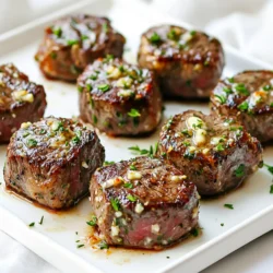 Für die Knoblauch-Butter Steak Bites brauchst du: - 450 g Rindersteak (z. B. Sirloin), in mundgerechte Stücke geschnitten - 4 Esslöffel ungesalzene Butter - 4 Knoblauchzehen, fein gehackt - 1 Teelöffel frischer Rosmarin, gehackt - 1 Teelöffel frischer Thymian, gehackt - 1 Teelöffel Paprika - Salz und Pfeffer nach Geschmack - Frische Petersilie, gehackt (zum Garnieren) Diese Zutaten machen das Gericht würzig und schmackhaft. Achte darauf, frische Kräuter zu verwenden. Sie bringen den besten Geschmack. Wenn du keine bestimmten Zutaten hast, gibt es tolle Alternativen: - Statt Rindersteak kannst du Hähnchen oder Schweinefleisch verwenden. - Verwende Knoblauchpulver, wenn frischer Knoblauch fehlt. - Du kannst auch andere Kräuter wie Oregano oder Basilikum nutzen. - Für einen anderen Geschmack probiere etwas Chili oder Cayennepfeffer. Mit diesen Alternativen bleibt das Gericht lecker und interessant. Variiere ruhig, um neue Geschmäcker zu entdecken. Die Wahl des richtigen Steaks macht viel aus. Hier sind meine besten Tipps: - Suche nach gut marmoriertem Fleisch. Das Fett macht das Steak saftig. - Sirloin ist eine gute Wahl. Es ist zart und hat guten Geschmack. - Achte auf die Farbe. Frisches Steak hat eine leuchtend rote Farbe. - Kaufe beim Metzger oder im Supermarkt, wo du das Fleisch sehen kannst. Mit diesen Tipps findest du das perfekte Steak für deine Knoblauch-Butter Steak Bites. Zuerst müssen wir alle Zutaten bereitstellen. Nehmen Sie 450 g Rindersteak und schneiden Sie es in kleine Stücke. Wählen Sie ein gutes Stück, wie Sirloin oder Ribeye. Legen Sie die Steakstücke in eine große Schüssel. Fügen Sie 1 Teelöffel Paprika, Salz und Pfeffer nach Geschmack hinzu. Mischen Sie alles gut, damit jeder Bissen gewürzt ist. Jetzt kommt der aromatische Teil! Nehmen Sie 4 Esslöffel ungesalzene Butter und schmelzen Sie sie in einem kleinen Topf bei niedriger Hitze. Fügen Sie 4 fein gehackte Knoblauchzehen sowie 1 Teelöffel frischen Rosmarin und 1 Teelöffel frischen Thymian hinzu. Rühren Sie die Mischung für 1-2 Minuten, bis sie gut riecht. Nehmen Sie den Topf vom Herd und gießen Sie die Knoblauch-Butter-Mischung über die gewürzten Steakbites. Vermischen Sie alles gründlich, damit die Butter überall verteilt ist. Heizen Sie Ihre Heißluftfritteuse auf 200 °C vor. Lassen Sie sie etwa 5 Minuten aufheizen. Platzieren Sie die Steakbites im Korb, aber überfüllen Sie ihn nicht. Kochen Sie die Steakbites für 8-10 Minuten. Schütteln Sie den Korb zur Halbzeit. Überprüfen Sie die Kerntemperatur, um sicherzustellen, dass sie medium-rare sind, etwa 57 °C. Übertragen Sie die Steakbites auf einen Teller und träufeln Sie die restliche Knoblauch-Butter darüber. Garnieren Sie mit frischer Petersilie. Genießen Sie Ihr leckeres Gericht! Um die perfekte Garstufe zu erreichen, ist die Kerntemperatur wichtig. Medium-rare liegt bei etwa 57 °C. Verwende ein Fleischthermometer, um sicherzustellen, dass dein Steak genau richtig ist. Steaks können schnell übergart werden. Überprüfe die Temperatur gegen Ende der Kochzeit. So bleibt das Steak saftig und zart. Ein häufiger Fehler ist, die Steakbites zu überfüllen. Wenn du zu viele Stücke auf einmal kochst, werden sie nicht gleichmäßig gar. Achte darauf, genügend Platz in der Heißluftfritteuse zu lassen. Das hilft der Luft, gut zirkulieren zu können. Ein weiterer Fehler ist, die Gewürze zu vernachlässigen. Würze dein Steak großzügig, um den vollen Geschmack zu genießen. Um das Steak zart zu halten, mariniere es vor dem Kochen. Eine einfache Mischung aus Öl und Gewürzen funktioniert gut. Lass die Steakbites etwas ruhen, bevor du sie servierst. Das hilft, die Säfte im Fleisch zu halten. Die Knoblauch-Butter-Mischung sorgt zusätzlich für einen tollen Geschmack und macht das Steak noch saftiger. {{image_4}} Sie können die Gewürze anpassen, um verschiedene Geschmäcker zu erzielen. Hier sind einige Ideen: - Knoblauch und Zwiebelpulver: Geben Sie mehr Geschmack. - Chili-Pulver: Für eine scharfe Note. - Kümmel: Für eine warme, erdige Tiefe. Experimentieren Sie mit diesen Gewürzen, um Ihre perfekte Mischung zu finden. Gemüsebeilagen ergänzen die Steakbites perfekt. Hier sind einige Vorschläge: - Gegrillte Paprika: Bieten Süße und Farbe. - Zucchini: Schnell und einfach zuzubereiten. - Brokkoli: Für einen gesunden Crunch. Servieren Sie das Gemüse mit den Steakbites für eine vollwertige Mahlzeit. Eine Marinade kann die Steakbites noch besser machen. Probieren Sie diese einfachen Marinaden: - Sojasauce und Honig: Süß und salzig. - Balsamico-Essig mit Olivenöl: Für einen frischen Geschmack. - Zitronensaft und Worcestershiresauce: Für eine spritzige Note. Lassen Sie das Steak mindestens 30 Minuten in der Marinade ziehen. So wird es zart und geschmackvoll. Wenn Sie Reste haben, lassen Sie die Steakbites zuerst abkühlen. Lagern Sie sie dann in einem luftdichten Behälter. Stellen Sie sicher, dass der Behälter gut verschlossen ist. So bleiben sie frisch. Sie können die Reste im Kühlschrank bis zu drei Tage aufbewahren. Um die Steakbites wieder warm zu machen, nutzen Sie am besten die Heißluftfritteuse oder eine Pfanne. Erwärmen Sie sie bei mittlerer Hitze. Achten Sie darauf, sie nicht zu lange zu garen, damit sie nicht trocken werden. In der Heißluftfritteuse genügen 4-5 Minuten. Schütteln Sie den Korb oder wenden Sie die Stücke, damit sie gleichmäßig warm werden. Wenn Sie die Steakbites einfrieren möchten, lassen Sie sie zuerst abkühlen. Legen Sie sie dann in einen Gefrierbeutel. Drücken Sie die Luft heraus und verschließen Sie den Beutel gut. So vermeiden Sie Gefrierbrand. Sie können die Steakbites bis zu drei Monate einfrieren. Zum Auftauen legen Sie sie über Nacht in den Kühlschrank. Die Steakbites müssen 8 bis 10 Minuten in der Heißluftfritteuse kochen. Ich empfehle, den Korb zur Halbzeit zu schütteln. So garen sie gleichmäßig. Überprüfen Sie die Kerntemperatur. Für medium-rare sollte sie etwa 57 °C betragen. Ich empfehle, Sirloin oder Filetsteak zu verwenden. Diese Sorten sind zart und haben einen tollen Geschmack. Sie lassen sich gut in mundgerechte Stücke schneiden. Achten Sie darauf, frisches Fleisch zu wählen, um das beste Ergebnis zu erzielen. Ja, Sie können die Steakbites auch im Ofen zubereiten. Heizen Sie den Ofen auf 200 °C vor. Legen Sie die Steakbites auf ein Backblech und backen Sie sie 10 bis 12 Minuten. Wenden Sie sie einmal, um gleichmäßiges Garen zu gewährleisten. In diesem Artikel haben wir die besten Zutaten für Knoblauch-Butter Steak Bites besprochen. Du hast Schritt für Schritt gelernt, wie du sie zubereitest und wie du häufige Fehler vermeidest. Wir haben Variationen und Tipps zur Aufbewahrung dargestellt. Denke daran, die richtige Garstufe zu wählen, um zarte Steakbites zu genießen. Probiere kreative Gewürze und Marinaden aus, um dein Gericht zu verfeinern. Mit diesen Tipps zauberst du ein einfaches und köstliches Gericht für jeden Anlass.