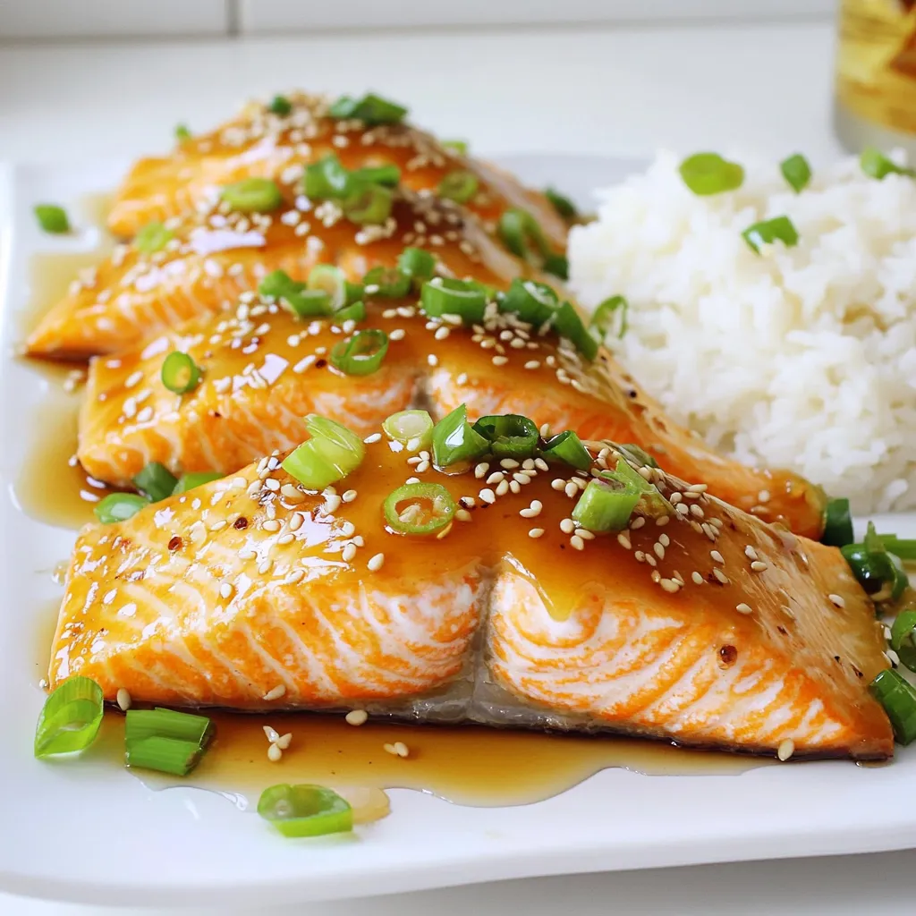 - 4 Lachsfilets - 4 Esslöffel Honig - 2 Esslöffel Sojasauce (natriumarm) - 1 Esslöffel Olivenöl - 3 Knoblauchzehen, fein gehackt - Salz und Pfeffer nach Geschmack - 1 Esslöffel Sesam (optional) - 2 Frühlingszwiebeln, in Ringe geschnitten (zum Garnieren) Um diesen köstlichen Honig-Knoblauch-Lachs zuzubereiten, brauchst du frische Lachsfilets. Achte darauf, dass sie eine schöne Farbe haben. Die Hauptzutaten sind einfach, aber sie bringen viel Geschmack. Honig und Sojasauce geben dem Lachs eine süße und salzige Note. Knoblauch fügt einen tollen Geschmack hinzu. Das Olivenöl sorgt dafür, dass der Lachs nicht an der Pfanne kleben bleibt und schön zart wird. Für die Gewürze empfehle ich, etwas Salz und Pfeffer zu verwenden. Diese bringen die Aromen gut zur Geltung. Sesam ist eine tolle Option, um eine knusprige Textur hinzuzufügen. Die Frühlingszwiebeln sind perfekt zum Garnieren. Sie bringen Farbe und Frische auf den Teller. Mit diesen Zutaten kannst du in wenigen Minuten ein leckeres Gericht zaubern. Zuerst mische ich Honig, gehackten Knoblauch, Sojasauce und Olivenöl in einer kleinen Schüssel. Diese Mischung ist die Marinade für den Lachs. Ich füge auch Salz und Pfeffer hinzu, um den Geschmack zu verbessern. Danach lege ich die Lachsfilets in eine flache Schüssel oder einen Ziplock-Beutel. Ich gieße die Marinade gleichmäßig darüber. Dann lasse ich den Lachs für 10 bis 15 Minuten marinieren. So können die Aromen gut einziehen. Jetzt erhitze ich eine beschichtete Pfanne bei mittlerer bis hoher Hitze. Wenn die Pfanne heiß ist, lege ich die Lachsfilets mit der Hautseite nach unten hinein. Ich brate sie etwa 4 bis 5 Minuten lang. Danach drehe ich die Filets vorsichtig um. Ich gieße die restliche Marinade gleichmäßig darüber. Ich gare den Lachs weitere 3 bis 4 Minuten. Der Lachs ist fertig, wenn er sich leicht mit einer Gabel zerflücken lässt. Ich nehme die Pfanne vom Herd und lasse den Lachs eine Minute ruhen. Dann garniere ich den Lachs mit geschnittenen Frühlingszwiebeln. Ich serviere ihn gerne auf einem Bett aus gedämpftem Reis oder neben sautiertem Gemüse. Manchmal gebe ich einen Zitronenschnitz dazu, um den Geschmack zu heben. - Um den Lachs perfekt zu garen, achte auf die Farbe. Der Lachs sollte innen leicht rosa sein. - Verwende eine Gabel, um die Textur zu testen. Der Lachs sollte sich leicht zerteilen lassen. - Halte die Temperatur der Pfanne gleichmäßig. Zu heiß kann den Lachs austrocknen. - Lasse den Lachs mindestens 10 Minuten marinieren. So entfalten sich die Aromen gut. - Wenn du mehr Zeit hast, mariniere den Lachs bis zu 30 Minuten für intensiveren Geschmack. - Eine schnelle Alternative sind Gewürzmischungen. Sie geben auch viel Geschmack in kurzer Zeit. - Serviere den Lachs auf einem Bett aus gedämpftem Reis oder neben sautiertem Gemüse. - Gieße etwas von der Honig-Knoblauch-Sauce darüber für mehr Aroma und Glanz. - Für eine frische Note, füge einen Zitronenschnitz als Beilage hinzu. - Dekoriere mit geschnittenen Frühlingszwiebeln für mehr Farbe und Frische. {{image_4}} Wenn Sie etwas Neues versuchen möchten, fügen Sie Zitrusfrüchte hinzu. Limetten- oder Zitronensaft bringt frischen Geschmack. Diese Säure passt gut zum Lachs. Würzige Variationen mit Chili sind auch toll. Fügen Sie etwas frischen oder getrockneten Chili hinzu. So wird das Gericht scharf und aufregend. Experimentieren Sie mit der Menge, um die perfekte Schärfe zu finden. Sie können Hähnchen oder Tofu als Alternative verwenden. Marinieren Sie die Hähnchenbrust wie den Lachs. Braten Sie das Hähnchen in einer ähnlichen Zeit an. Tofu muss gut gepresst werden, um die Marinade aufzunehmen. Für Meeresfrüchte wie Garnelen oder Scampi sind diese Rezepte auch köstlich. Passen Sie die Garzeit an, da diese schneller garen. Für eine vegane Version ändern Sie die Zutaten. Verwenden Sie pflanzliche Alternativen zu Lachs. Zum Beispiel nehmen Sie marinierten Tempeh oder Seitan. Honig können Sie durch Ahornsirup oder Agavendicksaft ersetzen. Diese Süßstoffe geben den gleichen süßen Geschmack. Um Reste von deinem Honig-Knoblauch-Lachs gut zu lagern, lege sie in einen luftdichten Behälter. Das schützt den Lachs vor Gerüchen im Kühlschrank. Du solltest die Reste schnell kühlen. Am besten innerhalb von zwei Stunden nach dem Kochen. Die maximale Haltbarkeit für Reste beträgt etwa drei Tage. Nach dieser Zeit kann der Lachs nicht mehr frisch schmecken. Achte darauf, die Reste nicht länger aufzubewahren, um die Qualität zu sichern. Wenn du den Lachs aufwärmst, mache es sanft. Heize den Ofen auf 160 Grad Celsius. Lege die Lachsfilets auf ein Backblech und decke sie mit Folie ab. So bleibt der Lachs saftig und trocknet nicht aus. Ein weiterer Tipp ist, den Lachs in einer Pfanne mit etwas Wasser oder Brühe zu erhitzen. Dies gibt Feuchtigkeit und verhindert das Austrocknen. Erhitze ihn nur so lange, bis er warm ist. Um den Lachs einzufrieren, lege ihn in einen Gefrierbeutel. Drücke die Luft heraus, bevor du ihn verschließt. So bleibt der Lachs frisch. Du kannst ihn bis zu drei Monate einfrieren. Wenn du den Lachs auftauen möchtest, lege ihn über Nacht in den Kühlschrank. Dies hilft, den Geschmack zu bewahren. Du kannst ihn auch in kaltem Wasser auftauen. Achte darauf, den Lachs sofort nach dem Auftauen zuzubereiten für den besten Geschmack. Für den besten Geschmack marinieren Sie den Lachs 10 bis 15 Minuten. Das gibt der Marinade Zeit, in das Fleisch einzuziehen. Wenn Sie länger marinieren, kann der Lachs zu salzig oder weich werden. Eine lange Marinierzeit kann auch die Textur des Lachses beeinflussen. Ich empfehle, die Marinade nicht länger als 30 Minuten einwirken zu lassen. Ein paar gute Beilagen sind: - Gedämpfter Reis - Sautiertes Gemüse - Quinoa Diese Beilagen ergänzen die süßen und herzhaften Aromen des Lachses. Gedämpfter Reis nimmt die Sauce gut auf. Sautiertes Gemüse bietet einen knackigen Kontrast. Achten Sie auf die Farbe und die Textur. Gekochter Lachs sollte rosa und leicht undurchsichtig sein. Er zerfällt leicht mit einer Gabel. Wenn er noch glasig aussieht, braucht er mehr Zeit. Überprüfen Sie, ob er sich leicht in Stücke teilen lässt. In diesem Artikel haben wir die leckeren Zutaten und die einfache Zubereitung von Honig-Knoblauch-Lachs behandelt. Du hast gelernt, wie man die Marinade macht, den Lachs brät und ihn ansprechend serviert. Mit unseren Tipps kannst du die perfekte Garzeit finden und deinen Lachs toll präsentieren. Denke daran, dass Variationen und die richtige Lagerung wichtig sind. So bleibst du flexibel und sorgst für köstliche Gerichte. Viel Spaß beim Kochen und Ausprobieren!