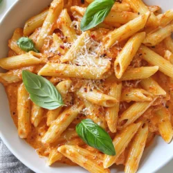 Für dieses köstliche Rezept brauchst du: - 340 g Penne-Pasta - 2 Esslöffel Olivenöl - 1 kleine Zwiebel, gewürfelt - 2 Knoblauchzehen, gehackt - 1 Teelöffel rote Chiliflocken (nach Geschmack anpassen) - 1 Dose (425 g) zerdrückte Tomaten - 240 ml Schlagsahne - 50 g geriebener Parmesan - Salz und schwarzer Pfeffer nach Geschmack - Frische Basilikumblätter zum Garnieren - Zusätzlicher Parmesan zum Servieren Diese Zutaten bilden die Basis für die würzige und cremige Sauce, die deine Pasta perfekt macht. Die Gewürze sind wichtig für den Geschmack. Die rote Chiliflocken bringen die Schärfe. Du kannst die Menge anpassen, je nach deinem eigenen Geschmack. Die Zwiebel und der Knoblauch machen die Sauce aromatisch und lecker. Frisches Basilikum bringt Frische und Farbe auf den Teller. Parmesan ist der Hauptkäse in diesem Rezept. Er schmilzt gut und gibt einen tollen Geschmack. Du kannst auch Pecorino verwenden, wenn du einen anderen Käse magst. Beide Käsesorten ergänzen die Sauce wunderbar. {{ingredient_image_2}} Zuerst benötigst du 340 g Penne-Pasta. Setze einen großen Topf mit Wasser auf. Füge Salz hinzu und bringe es zum Kochen. Koche die Pasta laut Packungsanweisung al dente. Das dauert etwa 10-12 Minuten. Bevor du die Pasta abgießt, behalte 240 ml des Nudelwassers. Gieße die Pasta ab und stelle sie beiseite. Heize in einer großen Pfanne 2 Esslöffel Olivenöl bei mittlerer Hitze. Sobald das Öl heiß ist, füge 1 kleine gewürfelte Zwiebel hinzu. Brate sie etwa 5 Minuten, bis sie weich wird. Danach kommen 2 gehackte Knoblauchzehen und 1 Teelöffel rote Chiliflocken dazu. Brate alles für 1 weitere Minute, bis es gut riecht. Jetzt gießst du eine Dose (425 g) zerdrückte Tomaten in die Pfanne. Lasse die Mischung für 5-7 Minuten sanft köcheln. Rühre gelegentlich um, damit nichts anbrennt. Mit Salz und schwarzem Pfeffer abschmecken. Dann reduziere die Hitze und rühre 240 ml Schlagsahne ein. Koche alles für 3-4 Minuten weiter, bis die Sauce cremig ist. Füge die gekochte Penne in die Pfanne zur Sauce. Mische alles gut, damit die Pasta gleichmäßig mit der Sauce überzogen wird. Wenn die Sauce zu dick ist, füge nach und nach etwas von dem reservierten Nudelwasser hinzu, bis die gewünschte Konsistenz erreicht ist. Rühre 50 g geriebenen Parmesan unter die Pasta. Schmecke sie ab und füge bei Bedarf mehr Salz oder Pfeffer hinzu. Serviere die Pasta in Schüsseln. Garniere sie mit frischen Basilikumblättern und zusätzlichem Parmesan nach Wunsch. Jetzt kannst du dein köstliches Gericht genießen! Ein häufiger Fehler ist, die Pasta zu lange zu kochen. Achte darauf, sie al dente zu garen. So bleibt die Pasta bissfest und nimmt die Sauce besser auf. Ein weiterer Fehler ist, die Sauce nicht ausreichend zu würzen. Salz und Pfeffer sind wichtig für den Geschmack. Vergiss nicht, die Zwiebeln und den Knoblauch gut anzubraten. Das gibt deiner Sauce mehr Tiefe. Die Schärfe kannst du leicht anpassen. Beginne mit einem Teelöffel Chiliflocken. Du kannst später mehr hinzufügen, wenn du es würziger magst. Für weniger Schärfe, benutze weniger Chiliflocken oder lasse sie ganz weg. Du kannst auch frische Chilis verwenden, wenn du den Geschmack magst. Es gibt viele Möglichkeiten, Gigi Hadid's Spicy Vodka Pasta zu variieren. Füge Gemüse wie Spinat oder Zucchini hinzu, um mehr Nährstoffe zu bekommen. Du kannst auch Protein wie Hühnchen oder Garnelen einmischen. Eine andere Idee ist, verschiedene Käsesorten zu verwenden. Feta oder Mozzarella geben einen tollen Geschmack. Experimentiere und finde deine perfekte Mischung! Pro Tipps Pasta al dente kochen: Achten Sie darauf, die Pasta al dente zu kochen, da sie beim Mischen mit der Sauce noch etwas nachgart. Wasser für die Sauce aufbewahren: Bewahren Sie etwas von dem Nudelwasser auf, um die Sauce bei Bedarf zu verdünnen und eine bessere Konsistenz zu erreichen. Frische Kräuter verwenden: Frische Basilikumblätter nicht nur zur Garnierung, sondern auch für zusätzlichen Geschmack in die Sauce einrühren. Parmesan richtig einarbeiten: Den Parmesan langsam unter die Sauce rühren, um sicherzustellen, dass er gleichmäßig schmilzt und der Sauce Geschmack verleiht. {{image_4}} Nach dem Genießen der Gigi Hadid Spicy Vodka Pasta bleiben oft Reste übrig. Bewahre sie in einem luftdichten Behälter auf. Das hilft, die Frische zu erhalten. Lass die Pasta zuerst abkühlen, bevor du sie in den Kühlschrank stellst. So vermeidest du Kondenswasser, das die Textur beeinträchtigen kann. Um die Pasta aufzuwärmen, gibt es verschiedene Methoden. Du kannst sie in einer Pfanne bei niedriger Hitze aufwärmen. Füge eventuell einen Spritzer Wasser oder Sahne hinzu, um die Sauce geschmeidig zu machen. Alternativ kannst du die Pasta auch in der Mikrowelle aufwärmen. Decke sie mit einem feuchten Papiertuch ab. Das verhindert, dass die Pasta austrocknet. Im Kühlschrank bleibt die Gigi Hadid Spicy Vodka Pasta etwa 3 bis 5 Tage frisch. Achte darauf, dass der Behälter gut verschlossen ist. Wenn du die Pasta länger aufbewahren möchtest, friere sie ein. So bleibt sie bis zu 3 Monate haltbar. Achte darauf, sie in portionierten Behältern einzufrieren, um das Auftauen zu erleichtern. Für eine vegetarische Version von Gigi Hadid's Spicy Vodka Pasta, kannst du das Fleisch ganz weglassen. Nutze einfach mehr Gemüse. Zum Beispiel, füge Spinat, Zucchini oder Pilze hinzu. Diese Gemüse bringen nicht nur Geschmack, sondern auch Farbe auf den Teller. Du kannst auch einen pflanzlichen Käse verwenden, um die cremige Textur zu erhalten. Wenn du auf Gluten achtest, probiere glutenfreie Pasta. Viele Marken bieten Penne aus Reis oder Linsen an. Diese Alternativen sind genauso lecker und geben der Sauce einen guten Halt. Achte darauf, die Kochzeit laut Packungsanleitung anzupassen. Auch die Sauce bleibt gleich und schmeckt köstlich. Möchtest du mehr Proteine in dein Gericht bringen? Du kannst Hühnchen oder Garnelen hinzufügen. Brate das Fleisch in der Pfanne vor den Zwiebeln an, bis es gar ist. Danach folge dem Rezept wie gewohnt. Diese Zusätze machen die Mahlzeit sättigender und vielseitiger. Um Gigi Hadid's Spicy Vodka Pasta zu machen, folge diesen Schritten: 1. Koche 340 g Penne-Pasta in gesalzenem Wasser. 2. Brate 1 gewürfelte Zwiebel in 2 Esslöffeln Olivenöl, bis sie durchsichtig ist. 3. Füge 2 gehackte Knoblauchzehen und 1 Teelöffel rote Chiliflocken hinzu. 4. Gieße 1 Dose zerdrückte Tomaten in die Pfanne. 5. Lasse die Mischung 5-7 Minuten köcheln. 6. Rühre 240 ml Schlagsahne ein und koche weiter. 7. Mische die gekochte Pasta mit der Sauce und füge 50 g geriebenen Parmesan hinzu. 8. Garniere mit frischem Basilikum und mehr Parmesan. Ja, du kannst frische Tomaten verwenden. Du solltest etwa 800 g frische, reife Tomaten nehmen. Schneide sie klein und püriere sie. Die frischen Tomaten können mehr Geschmack bringen, aber sie brauchen etwas länger zum Kochen. Koche sie, bis sie weich sind und die Sauce eine schöne Konsistenz hat. Um die Sauce dicker zu machen, gibt es mehrere Optionen: - Lasse die Sauce länger köcheln, damit mehr Flüssigkeit verdampft. - Füge mehr geriebenen Parmesan hinzu. - Rühre einen Esslöffel Maisstärke in etwas Wasser ein und füge es zur Sauce hinzu. - Verwende weniger Nudelwasser, wenn du die Pasta hinzufügst. Ja, diese Pasta ist ideal für Meal Prep. Du kannst sie im Voraus zubereiten und in luftdichten Behältern aufbewahren. Sie hält sich im Kühlschrank bis zu 4 Tage. Um sie aufzuwärmen, erwärme sie in der Mikrowelle oder in einer Pfanne mit etwas Wasser. Füge bei Bedarf mehr Parmesan oder frische Kräuter hinzu, um den Geschmack zu verbessern. Diese Anleitung zeigt dir, wie du Gigi Hadid's Spicy Vodka Pasta einfach zubereitest. Du hast die Hauptzutaten und Gewürze kennengelernt und weißt nun, wie du die Pasta perfekt kochst. Die Tipps helfen, häufige Fehler zu vermeiden und die Schärfe anzupassen. Vegetarische und glutenfreie Alternativen sind ebenfalls möglich. Vergiss nicht, die Reste richtig zu lagern. Mit diesen Tipps wirst du ein Meisterkoch in deiner Küche! Probiere die Pasta selbst aus und genieße ihren besonderen Geschmack.