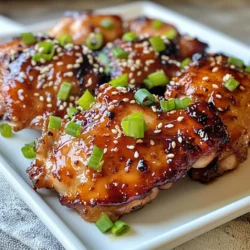 - 900 g boneless Hähnchenschenkel - 3 Esslöffel Hoisin-Sauce - 2 Esslöffel Sojasauce (natriumarm) - 2 Esslöffel Honig - 1 Esslöffel Reisessig - 1 Esslöffel Sesamöl Für mein Char Siu Hähnchen verwende ich 900 g Hähnchenschenkel ohne Knochen. Diese Stücke sind saftig und lecker. Die Marinade ist der Schlüssel zu diesem Gericht. Sie besteht aus Hoisin-Sauce, Sojasauce, Honig, Reisessig und Sesamöl. Diese Zutaten geben dem Hähnchen einen tollen Geschmack. - 1 Teelöffel chinesisches Fünf-Gewürz-Pulver - 1 Teelöffel Knoblauchpulver - 1 Teelöffel Ingwerpulver - Salz und Pfeffer nach Geschmack - In Scheiben geschnittene Frühlingszwiebeln und Sesam für die Garnierung Ich füge auch einige Gewürze hinzu. Chinesisches Fünf-Gewürz-Pulver, Knoblauchpulver und Ingwerpulver bringen Tiefe in den Geschmack. Salzen und pfeffern Sie nach Ihrem Geschmack. Zum Garnieren verwende ich geschnittene Frühlingszwiebeln und Sesam. Diese geben dem Gericht Farbe und Textur. {{ingredient_image_2}} Um das Hähnchen lecker zu machen, beginne mit der Marinade. In einer mittelgroßen Schüssel vermische: - 3 Esslöffel Hoisin-Sauce - 2 Esslöffel Sojasauce - 2 Esslöffel Honig - 1 Esslöffel Reisessig - 1 Esslöffel Sesamöl - 1 Teelöffel chinesisches Fünf-Gewürz-Pulver - 1 Teelöffel Knoblauchpulver - 1 Teelöffel Ingwerpulver - Salz und Pfeffer nach Geschmack Rühre alle Zutaten gut zusammen. Die Marinade sollte eine schöne, glatte Mischung ergeben. Jetzt lege die Hähnchenschenkel in einen großen, wiederverschließbaren Beutel oder in eine flache Schüssel. Gieße die Marinade gleichmäßig über das Hähnchen. Stelle sicher, dass alle Stücke gut bedeckt sind. Verschließe die Tüte oder decke die Schüssel ab. Lass das Hähnchen mindestens eine Stunde im Kühlschrank marinieren. Wenn du mehr Zeit hast, marinier es über Nacht. So wird der Geschmack intensiver. Heize deinen Ofen auf 220 °C vor. Lege ein Backblech mit Aluminiumfolie aus. Setze einen Kühlrost darauf. Das hilft der Luft, zirkulieren zu können. Jetzt nimm das Hähnchen aus der Marinade und lege die Stücke auf den Rost. So kann die überschüssige Marinade abtropfen. Backe das Hähnchen für 25 bis 30 Minuten. Es sollte durchgegart und schön karamellisiert sein. Um das Aroma zu verstärken, bepinsel das Hähnchen in der Mitte der Garzeit mit der restlichen Marinade. Für ein geröstetes Finish, stelle das Hähnchen in den letzten 2-3 Minuten unter den Grill. Achte darauf, dass es nicht verbrennt. Sobald das Hähnchen fertig ist, nimm es aus dem Ofen und lass es einige Minuten ruhen. Danach kannst du es in Streifen schneiden. Garniere das Char Siu Hähnchen mit in Scheiben geschnittenen Frühlingszwiebeln und einer Prise Sesam. Die Marinierzeit ist wichtig. Längeres Marinieren macht das Hähnchen zarter und geschmackvoller. Ich empfehle, das Hähnchen mindestens eine Stunde mariniert zu lassen. Noch besser ist es, über Nacht zu marinieren. So ziehen die Aromen tief ein. Ein häufiger Fehler ist, die Marinade nicht gut zu mischen. Achte darauf, dass alle Zutaten gut vermengt sind, bevor du das Hähnchen hinzufügst. Es ist auch wichtig, das Hähnchen gleichmäßig zu bedecken. Eine ungleichmäßige Marinierung kann zu einem ungleichmäßigen Geschmack führen. Ein Thermometer hilft dir, die perfekte Garzeit zu finden. Ich empfehle, die Innentemperatur des Hähnchens bei 75 °C zu überprüfen. So weißt du, dass es gut durch ist. Die richtige Garzeit ist entscheidend. Für Hähnchenschenkel empfehle ich eine Backzeit von 25 bis 30 Minuten bei 220 °C. Wenn du die letzten Minuten grillst, achte darauf, das Hähnchen nicht zu verbrennen. Das gibt extra Geschmack und eine schöne Farbe. Pro Tipps Marinieren für mehr Geschmack: Lassen Sie das Hähnchen mindestens 1 Stunde, besser über Nacht, in der Marinade ziehen, um die Aromen zu intensivieren. Die richtige Temperatur: Stellen Sie sicher, dass der Ofen vor dem Backen auf 220 °C (425 °F) vorgeheizt ist, um eine schöne Karamellisierung zu erreichen. Grillfunktion verwenden: Nutzen Sie die Grillfunktion in den letzten Minuten des Backens für eine zusätzliche Röstaroma, aber bleiben Sie dabei aufmerksam, um ein Verbrennen zu vermeiden. Garnieren für das Auge: Servieren Sie das Hähnchen mit frisch geschnittenen Frühlingszwiebeln und geröstetem Sesam für eine ansprechende Präsentation. {{image_4}} Sie können den Geschmack des Char Siu Hähnchens leicht ändern. Beginnen Sie mit der Hoisin-Sauce. Wenn Sie sie süßer möchten, fügen Sie mehr Honig hinzu. Für mehr Tiefe probieren Sie dunkle Sojasauce. Diese Sauce gibt dem Hähnchen eine schöne, dunkle Farbe. Zusätzlich können Sie scharfe Saucen verwenden. Sriracha oder Sambal Oelek sind tolle Optionen. Diese Saucen sorgen für einen aufregenden Kick. Achten Sie darauf, die Menge anzupassen, um den gewünschten Schärfegrad zu erreichen. Das Experimentieren macht das Kochen noch spannender! Für eine vegetarische Version können Sie Tofu oder Tempeh nutzen. Diese beiden Optionen nehmen die Marinade gut auf. Schneiden Sie sie in Stücke und marinieren Sie sie wie das Hähnchen. Lassen Sie sie einige Stunden im Kühlschrank ziehen. So bekommen sie viel Geschmack. Wenn Sie Gemüse verwenden möchten, sind Paprika und Zucchini ideal. Schneiden Sie das Gemüse in gleichmäßige Stücke. Passen Sie die Marinade an, indem Sie weniger Honig verwenden. Das sorgt für einen frischen, gesunden Geschmack. Genießen Sie die Vielfalt der Aromen! Um dein Char Siu Hähnchen frisch zu halten, lagere es richtig. Nach dem Kochen lasse das Hähnchen auf Raumtemperatur abkühlen. Danach wickel es in Frischhaltefolie oder lege es in einen luftdichten Behälter. So bleibt es bis zu drei Tage im Kühlschrank haltbar. Achte darauf, den Behälter gut zu verschließen, um Gerüche zu vermeiden. Wenn du Reste hast, kannst du das Hähnchen auch einfrieren. Teile das Hähnchen in Portionen. Lege die Portionen in Gefrierbeutel und drücke die Luft heraus. So bleibt das Hähnchen bis zu drei Monate frisch. Beschrifte die Beutel mit dem Datum, damit du die Haltbarkeit im Blick hast. Wenn du bereit bist, das Hähnchen wieder zu essen, gibt es einfache Methoden zum Erwärmen. Du kannst das Hähnchen in der Mikrowelle aufwärmen. Stelle die Mikrowelle auf eine niedrige Stufe, um das Austrocknen zu vermeiden. Eine andere Methode ist, das Hähnchen im Ofen bei 180 °C (350 °F) für etwa 10-15 Minuten zu erwärmen. Um die Textur und den Geschmack zu bewahren, kannst du das Hähnchen mit etwas Brühe oder Wasser in eine Auflaufform geben. Das hält das Hähnchen saftig. Wenn du die Haut knusprig magst, lege das Hähnchen für die letzten Minuten unter den Grill. So erhältst du die perfekte Kombination aus zartem Fleisch und knuspriger Haut. Char Siu Hähnchen ist ein beliebtes Gericht aus China. Es bedeutet "gegrilltes Fleisch" und wird oft mit Schweinefleisch zubereitet. In diesem Rezept verwenden wir jedoch Hähnchen. Die Marinade ist süß und herzhaft. Sie enthält Hoisin-Sauce, Sojasauce und Honig. Diese Zutaten geben dem Hähnchen seinen einzigartigen Geschmack. Char Siu wird oft in chinesischen Restaurants serviert. Es wird normalerweise mit Reis oder Nudeln gegessen. Ich empfehle, das Hähnchen mindestens eine Stunde zu marinieren. Dadurch zieht die Marinade gut ein. Für einen intensiveren Geschmack kannst du das Hähnchen auch über Nacht marinieren. So wird das Fleisch besonders zart und aromatisch. Achte darauf, das Hähnchen in einer gut verschlossenen Tüte oder Schüssel zu marinieren. Das hilft, die Aromen zu bewahren. Ja, du kannst Char Siu Hähnchen auch auf dem Grill zubereiten. Das gibt dem Hähnchen ein tolles Grill-Aroma. Stelle sicher, dass der Grill gut vorgeheizt ist. Verwende mittlere Hitze, um das Hähnchen gleichmäßig zu garen. Drehe die Stücke regelmäßig, damit sie nicht anbrennen. Du kannst auch die Marinade während des Grillens auf das Hähnchen pinseln. Das sorgt für zusätzlichen Geschmack und eine schöne Glasur. Char Siu Hähnchen ist ein leckeres Gericht, das aus einer besonderen Marinade besteht. Ich habe die Hauptzutaten wie Hoisin-Sauce und Sojasauce genau beschrieben. Das richtige Marinieren und Backen sorgt für saftiges Hähnchen. Denke daran, auch beim Garprozess und der Aufbewahrung auf die Details zu achten. Probiere Variationen mit verschiedenen Saucen oder sogar vegetarische Alternativen aus. Mit diesen Tipps gelingt dir jedes Mal das perfekte Char Siu Hähnchen.