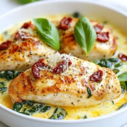 - 4 Hähnchenbrustfilets ohne Haut und Knochen - 1 Tasse Sahne - 1 Tasse Hühnerbrühe (low sodium) - 1 Tasse getrocknete Tomaten, grob gehackt - 1 Tasse frischer Spinat Die Hähnchenbrustfilets sind die Hauptzutat. Sie geben dem Gericht den Hauptgeschmack. Ich wähle immer frische, hochwertige Hähnchenbrust. Sahne macht die Soße cremig und reichhaltig. Die Hühnerbrühe gibt dem Gericht Tiefe. Getrocknete Tomaten bringen eine süße und würzige Note. Frischer Spinat sorgt für Farbe und einen gesunden Kick. - 2 Esslöffel Olivenöl - 1 Teelöffel italienische Gewürzmischung - ½ Teelöffel rote Paprikaflocken (optional) - ½ Teelöffel Salz - ½ Teelöffel schwarzer Pfeffer Olivenöl ist ideal zum Braten. Es hat einen tollen Geschmack und ist gesund. Die italienische Gewürzmischung bringt Aromen wie Oregano und Thymian. Rote Paprikaflocken fügen eine kleine Schärfe hinzu. Salz und Pfeffer sind unerlässlich, um die Aromen zu verstärken. - ½ Tasse geriebener Parmesan - Frische Basilikumblätter zur Garnitur Der geriebene Parmesan schmilzt und gibt einen herzhaften Geschmack. Frische Basilikumblätter sind der perfekte Abschluss. Sie bringen Frische und Farbe auf den Teller. Beide machen das Gericht optisch und geschmacklich besonders. {{ingredient_image_2}} - Erhitze 2 Esslöffel Olivenöl in einer großen Pfanne. - Füge 4 Hähnchenbrustfilets hinzu und würze sie mit ½ Teelöffel Salz und ½ Teelöffel schwarzem Pfeffer. - Brate die Filets für etwa 6-7 Minuten auf jeder Seite. Sie sollten goldbraun und durchgegart sein. - Nimm das Hähnchen aus der Pfanne und stelle es beiseite. - Gib 3 fein gehackte Knoblauchzehen in die Pfanne und brate sie für 30 Sekunden. - Gieße dann 1 Tasse Hühnerbrühe in die Pfanne. Schabe den Boden der Pfanne ab, um alle leckeren Rückstände zu lösen. - Lass die Brühe leicht köcheln. - Reduziere die Hitze und rühre 1 Tasse Sahne, 1 Tasse grob gehackte getrocknete Tomaten und 1 Teelöffel italienische Gewürzmischung ein. - Lass alles für 2-3 Minuten köcheln, bis die Soße leicht eindickt. - Füge 1 Tasse frischen Spinat hinzu und rühre, bis er zusammengefallen ist. - Gib das gebratene Hähnchen zurück in die Pfanne und wende es in der Soße. - Streue ½ Tasse geriebenen Parmesan über das Hähnchen und lasse ihn schmelzen. - Lasse das Gericht für weitere 2-3 Minuten auf dem Herd. - Garniere es mit frischen Basilikumblättern. Um das Hähnchen perfekt zu garen, gibt es einige einfache Tipps. Verwende frische Hähnchenbrustfilets. Diese sollten gleichmäßig dick sein. So garen sie gleichmäßig. Brate die Filets etwa 6-7 Minuten auf jeder Seite. Wenn sie goldbraun sind, sind sie meist durch. Du kannst ein Fleischthermometer nutzen. Die Innentemperatur sollte 75 Grad Celsius betragen. Lass das Hähnchen nach dem Braten einige Minuten ruhen. So bleibt der Saft im Fleisch. Die Soße ist das Herzstück des Gerichts. Wenn sie zu dick ist, füge mehr Hühnerbrühe hinzu. Für eine dickere Soße kannst du die Sahne etwas länger köcheln lassen. Rühre während des Kochens gut um. So bleibt die Soße schön cremig. Probiere die Soße vor dem Servieren. Du kannst die Würze nach deinem Geschmack anpassen. Vielleicht magst du mehr Salz oder Pfeffer. Frische Zutaten machen das Gericht lebendig. Du kannst Gemüse wie Zucchini oder Paprika hinzufügen. Diese passen gut zur Soße. Auch Brokkoli oder grüne Bohnen sind lecker. Sie bringen Farbe und Nährstoffe. Wenn du frischen Spinat verwendest, achte darauf, ihn nur kurz zu garen. So bleibt er schön grün und knackig. Pro Tipps Hähnchen marinieren: Mariniere das Hähnchen mindestens 30 Minuten vorher in einer Mischung aus Olivenöl, Zitronensaft und Gewürzen, um mehr Geschmack zu erzielen. Die Soße anpassen: Experimentiere mit verschiedenen Kräutern und Gewürzen in der Soße, wie z.B. Oregano oder Thymian, um den Geschmack nach deinem Gusto zu variieren. Frischer Spinat: Füge den Spinat erst kurz vor dem Servieren hinzu, damit er seine leuchtende grüne Farbe und Nährstoffe behält. Parmesan richtig schmelzen: Streue den Parmesan erst am Ende über das Gericht und lasse es bei niedriger Hitze schmelzen, um eine cremige Konsistenz zu erreichen. {{image_4}} Keto-Optionen Für eine Keto-Diät ist dieses Gericht perfekt. Es hat wenig Kohlenhydrate. Du kannst die Sahne und den Parmesan für mehr Geschmack beibehalten. Achte darauf, keine zusätzlichen Kohlenhydrate hinzuzufügen. Verwende frische, natürliche Zutaten. So bleibt das Gericht gesund und lecker. Glutenfreie Alternativen Das Gericht ist von Natur aus glutenfrei. Achte darauf, dass die Brühe und die Gewürze keine Glutenstoffe enthalten. So kannst du sicher sein, dass du eine glutenfreie Mahlzeit hast. Verwende frische Zutaten, um den besten Geschmack zu erzielen. Um eine vegetarische Version zu machen, ersetze das Hähnchen durch Tofu oder Gemüse. Tofu ist eine tolle Wahl. Es nimmt die Aromen der Soße gut auf. Du kannst auch Gemüse wie Zucchini oder Auberginen verwenden. Brate sie in der Pfanne, wie du das Hähnchen gemacht hast. So bekommst du eine leckere und gesunde Mahlzeit. Füge weitere Zutaten hinzu, um das Gericht zu variieren. Pilze passen sehr gut zu diesem Rezept. Sie geben eine schöne Textur und Geschmack. Auch Artischocken können eine gute Wahl sein. Sie sind gesund und machen das Gericht bunter. Experimentiere mit diesen Zutaten, um neue Geschmäcker zu entdecken. Lagere das Low Carb Tuscan Chicken in einem luftdichten Behälter. Stelle sicher, dass es gut gekühlt ist. Der Kühlschrank ist der beste Ort. So bleibt das Gericht frisch und lecker. Wie lange ist das Gericht haltbar? Bei richtiger Lagerung hält es sich etwa 3 bis 4 Tage. Achte darauf, dass der Behälter gut verschlossen ist. Nach dieser Zeit kann der Geschmack nachlassen. Die besten Methoden zum Aufwärmen des Gerichts sind einfach. Erhitze es in einer Pfanne bei mittlerer Hitze. Füge etwas Wasser oder Brühe hinzu, um die Soße geschmeidig zu halten. Du kannst auch die Mikrowelle nutzen. Stelle sicher, dass das Gericht gleichmäßig warm wird. Low Carb Tuscan Chicken hat sehr wenige Kohlenhydrate. Pro Portion gibt es etwa 5 Gramm. Die Hauptquellen sind die Sahne und die getrockneten Tomaten. Die anderen Zutaten fügen kaum Kohlenhydrate hinzu. Wenn du auf deine Kohlenhydrate achtest, ist dieses Gericht ideal. Es lässt sich gut in eine Low-Carb-Diät integrieren. Ja, du kannst die Sahne ersetzen. Eine gute Alternative ist Kokosmilch. Sie gibt eine ähnliche Cremigkeit und ist auch Low Carb. Du kannst auch Mandelmilch oder Cashewcreme verwenden. Diese Optionen sind leichter und haben weniger Fett. Achte darauf, die Gewürze anzupassen, wenn du sie verwendest. So bleibt der Geschmack lecker und rund. Die Zubereitung dauert insgesamt etwa 30 Minuten. Du brauchst ca. 10 Minuten für die Vorbereitung. Das Kochen dauert dann 20 Minuten. Es ist schnell und einfach. Das Gericht eignet sich gut für ein schnelles Abendessen nach einem langen Tag. Dieses Gericht vereint frische Zutaten und einfache Zubereitung. Du hast gelernt, wie du Hähnchen, eine cremige Soße und Gemüse kombinierst. Die Tipps helfen dir, das Gericht perfekt hinzubekommen. Denk daran, dass du auch Varianten für verschiedene Diäten nutzen kannst. Nimm dir Zeit, um die Schritte zu genießen. Mit diesen Informationen machst du dein Essen lecker und gesund. Du bist bereit, das Rezept auszuprobieren und zu experimentieren. Guten Appetit!