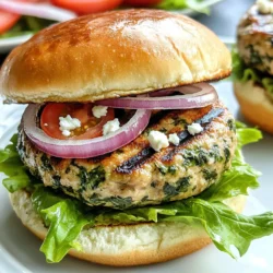 Für die Spinat-Feta-Türkei Burger brauchst du: - 450 g mageres Putenhackfleisch - 1 Tasse frischer Spinat, fein gehackt - 125 g Feta-Käse, zerbröckelt - 1 Knoblauchzehe, fein gehackt - 1 Teelöffel getrockneter Oregano - 1 Teelöffel Zwiebelpulver - ½ Teelöffel schwarzer Pfeffer - ½ Teelöffel Salz - 1 Ei, geschlagen - ½ Tasse Semmelbrösel (oder glutenfreie Alternative) - 4 Vollkorn-Burgerbrötchen - Blattsalat, Tomate und rote Zwiebel für die Garnitur Diese Zutaten sorgen für einen tollen Geschmack und eine saftige Textur. Wenn du kein Putenhackfleisch magst, kannst du andere Optionen nutzen. Du kannst Hähnchenhackfleisch verwenden, das ähnlich ist. Auch eine Mischung aus Rindfleisch und Hähnchen ist möglich. Für eine vegetarische Option probiere Kichererbsen oder schwarze Bohnen. Diese Alternativen bieten dir viele Möglichkeiten, die dir schmecken. Die Gewürze sind wichtig für den Geschmack. Oregano gibt den Burgern eine mediterrane Note. Zwiebelpulver bringt einen süßen, herzlichen Geschmack. Schwarzer Pfeffer und Salz verstärken die Aromen. Du kannst auch frische Kräuter wie Petersilie oder Basilikum hinzufügen, um mehr Frische zu bekommen. Diese kleinen Änderungen machen einen großen Unterschied! {{ingredient_image_2}} Beginne mit einer großen Schüssel. Gib 450 g mageres Putenhackfleisch hinein. Füge eine Tasse fein gehackten frischen Spinat hinzu. Dann kommt 125 g zerbröckelter Feta-Käse dazu. Hacke eine Knoblauchzehe fein und gib sie in die Schüssel. Streue einen Teelöffel getrockneten Oregano und einen Teelöffel Zwiebelpulver hinein. Füge auch ½ Teelöffel schwarzen Pfeffer und ½ Teelöffel Salz hinzu. Vermische alles gut. Zuletzt gib ein geschlagenes Ei und ½ Tasse Semmelbrösel dazu. Mische die Zutaten vorsichtig mit deinen Händen. Achte darauf, das Hackfleisch nicht zu stark zu bearbeiten. Teile die Mischung in vier gleich große Portionen auf. Nimm eine Portion und forme sie zu einem Patty. Die Patties sollten etwa 2 cm dick sein. Lege sie auf einen Teller. Wiederhole diesen Schritt mit den restlichen Portionen. Stelle sicher, dass die Patties gleichmäßig geformt sind. So garen sie gleichmäßig beim Kochen. Heize deinen Grill oder eine beschichtete Pfanne auf mittlerer Hitze vor. Öle die Kochfläche leicht ein. Lege die Patties vorsichtig auf den Grill oder in die Pfanne. Brate sie für etwa 5-6 Minuten auf jeder Seite. Sie sind fertig, wenn die Innentemperatur 74 °C erreicht. Die Patties sollten goldbraun sein. Toast die Burgerbrötchen auf dem Grill für 1-2 Minuten, bis sie leicht goldbraun sind. Jetzt kannst du die Burger zusammenstellen. Lege das Putenpatty auf das Brötchen. Ergänze es mit Blattsalat, Tomatenscheiben und roten Zwiebelringen. Decke die Burger mit der oberen Brötchenhälfte ab und serviere sie sofort. Ein häufiger Fehler ist, das Fleisch zu stark zu mischen. Das macht die Burger zäh. Mischen Sie die Zutaten nur, bis sie gerade verbunden sind. Achten Sie auch darauf, frischen Spinat zu verwenden. Er gibt den Burgern mehr Geschmack und Farbe. Überprüfen Sie die Konsistenz der Patties. Sie sollten fest, aber nicht trocken sein. Wenn sie zu weich sind, fügen Sie mehr Semmelbrösel hinzu. Für perfekte Burger ist die Temperatur wichtig. Erhitzen Sie die Pfanne oder den Grill auf mittlere Hitze. Die Patties sollten etwa 5-6 Minuten pro Seite braten. Um sicherzustellen, dass sie durchgegart sind, messen Sie die Innentemperatur. Sie sollte 74 °C erreichen. So bleiben die Burger saftig und lecker. Zu Spinat-Feta-Türkei Burgern passen viele Beilagen. Frischer Blattsalat, Tomaten und rote Zwiebeln sind klassisch. Sie bringen Frische und Farbe auf den Teller. Für Saucen empfehle ich Joghurt-Dip oder Tzatziki. Diese Saucen ergänzen die Aromen der Burger gut. Ein einfacher Kartoffelsalat oder gebackene Süßkartoffeln passen ebenfalls hervorragend dazu. Experimentieren Sie mit verschiedenen Beilagen, um Ihre perfekte Kombination zu finden. Pro Tipps Frischer Spinat: Verwenden Sie frischen Spinat für den besten Geschmack und die beste Textur. Tiefkühlspinat kann wässerig sein. Feta-Käse: Wählen Sie einen hochwertigen Feta-Käse für einen intensiveren Geschmack. Ein cremiger Feta fügt zusätzlich eine schöne Konsistenz hinzu. Patties nicht überarbeiten: Überarbeiten Sie die Fleischmischung nicht, da dies zu einer zähen Textur führen kann. Mischen Sie nur so lange, bis alles gut kombiniert ist. Burgerbrötchen toasten: Das Toasten der Brötchen verbessert den Geschmack und die Textur. Achten Sie darauf, sie nicht zu lange zu toasten, um sie nicht zu trocken zu machen. {{image_4}} Wenn du eine vegetarische Option suchst, kannst du das Putenhackfleisch durch schwarze Bohnen oder Kichererbsen ersetzen. Diese Hülsenfrüchte bieten einen tollen Geschmack und eine gute Konsistenz. Mische sie mit dem Spinat, Feta und den Gewürzen. Du kannst auch Quinoa hinzufügen, um die Burger noch nahrhafter zu machen. Feta ist lecker, aber du kannst auch andere Käsesorten verwenden. Ziegenkäse bringt eine cremige Note und einen starken Geschmack. Alternativ kannst du Mozzarella für eine mildere Option nehmen. Probiere auch Parmesan für einen herzhaften Kick. Jeder Käse gibt dem Burger einen neuen Charakter. Um den Burger anzupassen, ändere die Gewürze. Du kannst Paprika für etwas Schärfe hinzufügen oder frische Kräuter wie Basilikum oder Petersilie verwenden. Wenn du es würziger magst, probiere Kreuzkümmel oder Chili-Flocken. Diese Gewürze verleihen dem Burger Tiefe und Vielfalt. Rohe Patties sind empfindlich. Lagern Sie sie in einem luftdichten Behälter. Es ist wichtig, sie im Kühlschrank aufzubewahren. So bleiben sie frisch und sicher. Kochen Sie die Patties, bevor Sie sie lagern. Gekochte Burger sind sicherer und einfacher zu handhaben. Sie können die gekochten Patties ebenfalls in einem Behälter lagern. Das Einfrieren ist eine tolle Option. Legen Sie die rohen Patties auf ein Backblech. Frieren Sie sie etwa eine Stunde ein, bis sie fest sind. Danach können Sie die Patties in Gefrierbeutel umpacken. Vergessen Sie nicht, das Datum aufzuschreiben. So wissen Sie, wie lange sie eingefroren sind. Gekochte Burger können auch eingefroren werden. Sie bleiben bis zu drei Monate gut. Im Kühlschrank halten sich rohe Patties etwa zwei Tage. Achten Sie darauf, sie gut zu verpacken. Gekochte Patties sind bis zu vier Tage haltbar. Lagern Sie sie in einem Behälter mit Deckel. Bei unsachgemäßer Lagerung können Bakterien wachsen. Überprüfen Sie immer das Aussehen und den Geruch der Burger, bevor Sie sie essen. Um die Burger auf die richtige Innentemperatur zu bringen, benutze ein Fleischthermometer. Stecke es in die dickste Stelle jedes Patties. Die Innentemperatur sollte 74 °C erreichen. Dies stellt sicher, dass das Fleisch sicher ist. Wenn du kein Thermometer hast, kannst du die Burger bis zur goldbraunen Farbe braten. Aber das Thermometer gibt dir mehr Sicherheit. Ja, du kannst die Burger auch im Ofen zubereiten. Heize den Ofen auf 200 °C vor. Lege die Patties auf ein Backblech mit Backpapier. Backe sie für etwa 20 Minuten. Wende die Patties nach der Hälfte der Zeit, damit sie gleichmäßig garen. Überprüfe die Innentemperatur wie oben beschrieben. So werden sie saftig und lecker. Zu diesen Burgern passen viele Beilagen. Hier sind einige Vorschläge: - Süßkartoffelpommes - Gemischter Salat - Gegrilltes Gemüse - Zucchini-Nudeln - Joghurt-Dip - Krautsalat Diese Beilagen ergänzen den Geschmack der Burger perfekt. Sie sorgen auch für eine bunte und gesunde Mahlzeit. Am Ende unserer Reise zu Spinat-Feta-Türkei Burgern hast du nun die wichtigsten Zutaten und Schritte kennengelernt. Von der Auswahl des Fleischs bis zu den perfekten Gewürzen und Beilagen – ich hoffe, du fühlst dich sicher beim Kochen. Denke daran, Variationen und Alternativen auszuprobieren, um den Burger nach deinem Geschmack zu gestalten. Mit diesen Tipps kannst du köstliche Burger zubereiten, die immer gelingen. Mach dich bereit, deine Gäste zu beeindrucken!