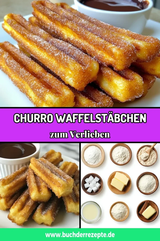 Entdecke das köstliche Waffelstäbchen Rezept für Churro Waffeln! Diese einfachen Churros sind perfekt für jedes Fest. Mit einer Zimt Zuckermischung Waffeln überzogen sind sie unwiderstehlich lecker. Der Teig ist schnell zubereitet und in deinem Waffeleisen ganz einfach zu backen. Probiere dieses Rezept und verwöhne deine Familie und Freunde mit einem süßen Snack! Jetzt nachmachen und genießen! #ChurroWaffeln #WaffelstäbchenRezept #ZimtZuckermischungWaffeln #WaffeleisenRezepte